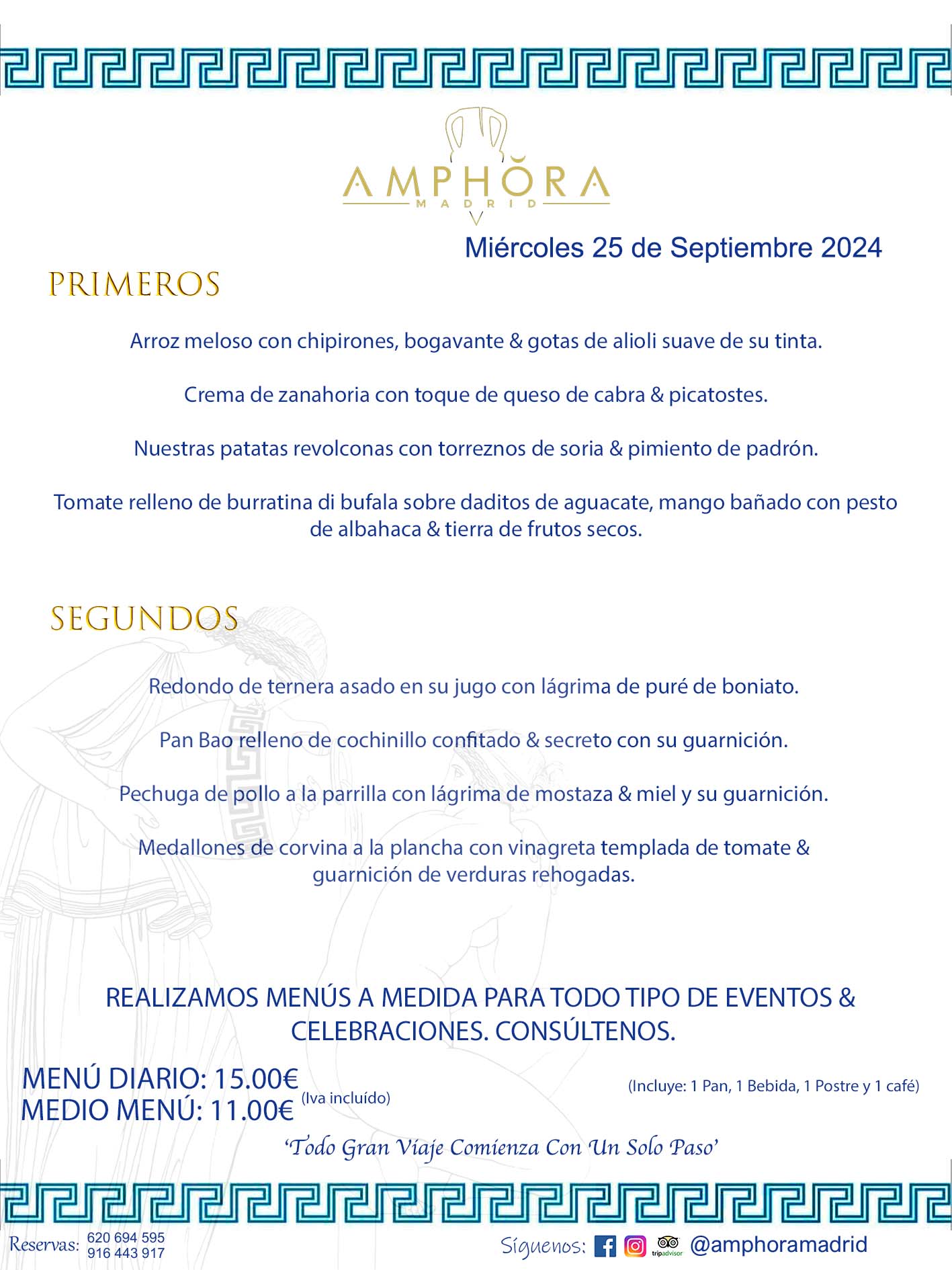 MENÚS DEL DÍA ALCORCÓN MENÚ DEL MIÉRCOLES 25 DE SEPTIEMBRE DE 2024 MENÚS DIARIOS MEJORES MENÚS RESTAURANTES ALCORCÓN RESTAURANTE AMPHORA TERRAZA EN ALCORCÓN (DISPONEMOS DE UNA GRAN TERRAZA) Av. Leganés, 54 28923 · Alcorcón · Madrid · España. 91 644 39 17 620 694 595 También realizamos menús especiales a medida personalizados a grupos para todo tipo de eventos, como celebraciones, comidas o cenas de empresas, bautizos, bodas, cumpleaños, cenas o comidas de navidad 2023 2024, etc. Consúltenos o visite nuestras excelentes y amplias instalaciones y les prepararemos el menú más ajustado a sus necesidades y presupuesto. #RestaurantesEventos #RestaurantesMenúsCelebraciones #RestaurantesSalonesBodasBautizosComuniones #MenúsEspecialesparaEventosAlcorcón #MenúsCelebracionesAlcorcón #RestaurantesSalonesMenúsEspecialesGrupos #RestaurantesMenúsCumpleaños #ComidasCenasEmpresasAlcorcón #MenúsparaCenasComidasEventosEmpresasMadrid #MejoresTerrazasMadrid #MejorTerrazaAlcorcónMadrid #PresupuestosMenúsBodasComunionesBautizosAlcorcón #RestaurantesSecretosconEncantoMadrid #RestaurantesMenúsCenasComidasGruposEmpresasNavidadesAlcorcon #SalonesComidasCenasEmpresasAlcorcón #MenúsEventos #MenúsBodas #MenúsComuniones #MenúsCumpleaños #MenúsBautizos #MenúsEventosAlcorcón #MenúsBodasAlcorcón #MenúsComunionesAlcorcón #MenúsCumpleañosAlcorcón #MenúsBautizosAlcorcón #MenúsNavidadAlcorcón #MenúsComidasNavidad #MenúsCenasNavidad #SalonesEventosAlcorcón RESTAURANTES ALCORCÓN CELEBRACIONES EVENTOS CUMPLEAÑOS BODAS COMUNIONES BAUTIZOS, MENÚS ESPECIALES A MEDIDA PARA REUNIONES FAMILIARES EVENTOS CELEBRACIONES BODAS COMUNIONES BAUTIZOS EN ALCORCÓN, RESTAURANTES SALONES GRUPOS COMIDAS CENAS EN ALCORCÓN, RESTAURANTES COMIDAS CENAS EMPRESA ALCORCÓN MADRID, MEJORES TERRAZAS ALCORCÓN, MEJOR TERRAZA ALCORCÓN, RESTAURANTES SECRETOS CON ENCANTO EN MADRID, RESTAURANTES MENUS GRUPOS ESPECIALES COMIDAS CENAS EMPRESAS NAVIDADES ALCORCÓN, CONSÚLTE NUESTROS MENÚS A MEDIDA PARA EVENTOS - REALIZAMOS MENÚS A MEDIDA PARA BODAS, COMUNIONES, BAUTIZOS, CUMPLEAÑOS, CENAS COMIDAS DE EMPRESAS, ETC - NUESTRO RESTAURANTE DIPONE DE UNA EXTRAORDINARIA TERRAZA PARA TODO TIPO DE EVENTOS - NUESTROS SALONES INTERIORES SE ADAPTAN A TODO DE EVENTOS, YA SEAN PARTICULARES COMO DE EMPRESAS - RESTAURANTE PREPARADO PARA TODO TIPO DE EVENTOS DE CLIENTES DE LA ZONA SUR SUROESTE DE MADRID COMO ALCORCÓN MÓSTOLES FUENLABRADA VILLAVICIOSA DE ODÓN POZUELO DE ALARCÓN GETAFE LAS ROZAS MAJADAHONDA - UNO DE LOS MEJORES RESTAURANTES DE MADRID PARA COMER O CENAR A LA CARTA O CON NUESTROS MENÚS - CELEBRE CON NOSOTROS SUS REUNIONES FAMILIARES CUMPLEAÑOS BAUTIZOS COMUNIONES BODAS PRESENTACIONES ETC. PUES SERÁN UN ÉXITO - MEJORES RESTAURANTES SALONES CELEBRACIONES EN ALCORCÓN -RESTAURANTES MENUS GRUPOS COMIDAS CENAS REUNIONES EMPRESAS NAVIDADES 2024 ALCORCÓN ZONA SUR MADRID.MENÚS DEL DÍA ALCORCÓN DIARIOS MEJORES MENÚS RESTAURANTES ALCORCÓN RESTAURANTE AMPHORA TERRAZA EN ALCORCÓN (DISPONEMOS DE UNA GRAN TERRAZA)