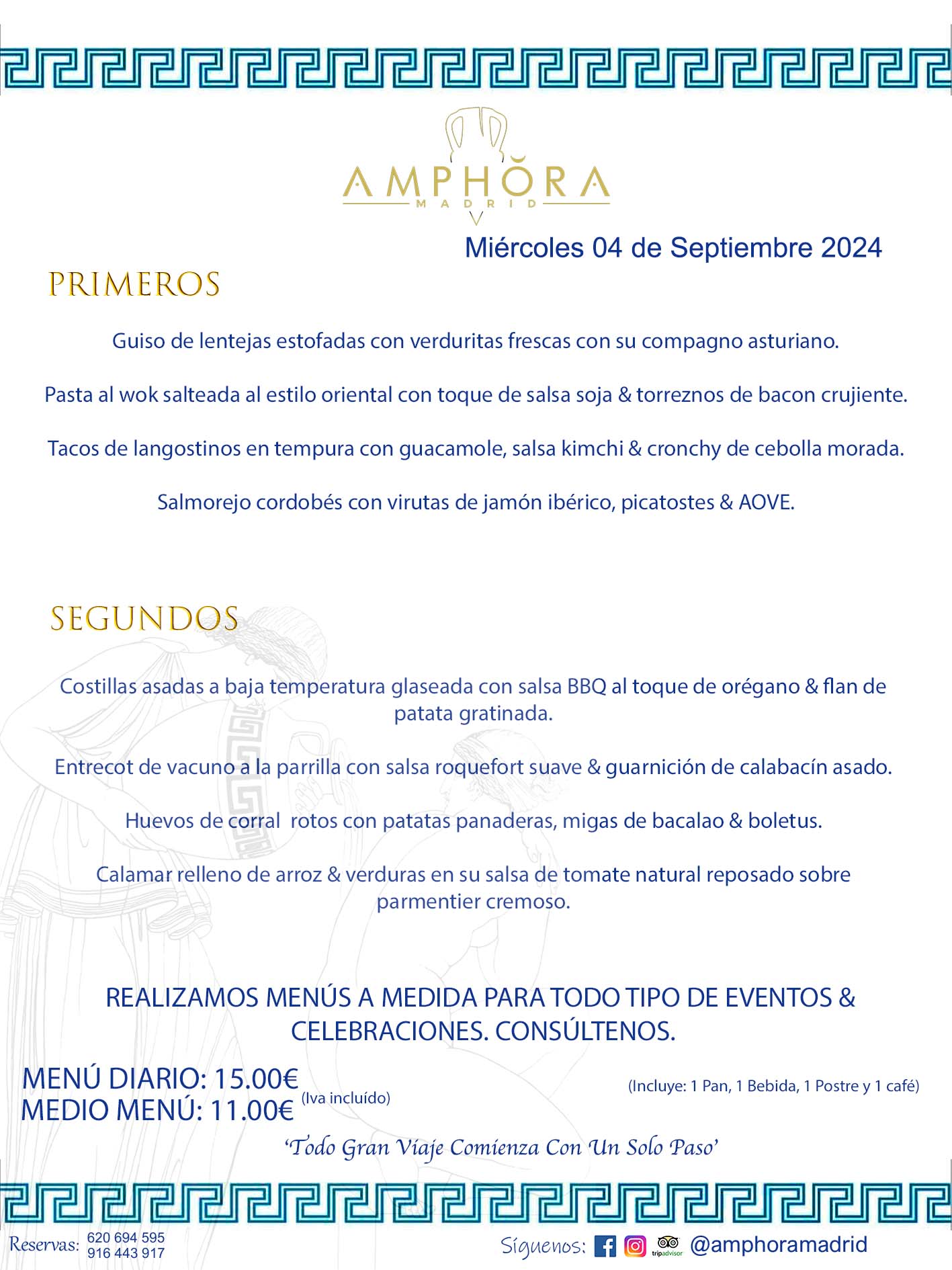 MENÚS DEL DÍA ALCORCÓN MENÚ DEL MIÉRCOLES 4 DE SEPTIEMBRE DE 2024 MENÚS DIARIOS MEJORES MENÚS RESTAURANTES ALCORCÓN RESTAURANTE AMPHORA TERRAZA EN ALCORCÓN (DISPONEMOS DE UNA GRAN TERRAZA) Av. Leganés, 54 28923 · Alcorcón · Madrid · España. 91 644 39 17 620 694 595 También realizamos menús especiales a medida personalizados a grupos para todo tipo de eventos, como celebraciones, comidas o cenas de empresas, bautizos, bodas, cumpleaños, cenas o comidas de navidad 2023 2024, etc. Consúltenos o visite nuestras excelentes y amplias instalaciones y les prepararemos el menú más ajustado a sus necesidades y presupuesto. #RestaurantesEventos #RestaurantesMenúsCelebraciones #RestaurantesSalonesBodasBautizosComuniones #MenúsEspecialesparaEventosAlcorcón #MenúsCelebracionesAlcorcón #RestaurantesSalonesMenúsEspecialesGrupos #RestaurantesMenúsCumpleaños #ComidasCenasEmpresasAlcorcón #MenúsparaCenasComidasEventosEmpresasMadrid #MejoresTerrazasMadrid #MejorTerrazaAlcorcónMadrid #PresupuestosMenúsBodasComunionesBautizosAlcorcón #RestaurantesSecretosconEncantoMadrid #RestaurantesMenúsCenasComidasGruposEmpresasNavidadesAlcorcon #SalonesComidasCenasEmpresasAlcorcón #MenúsEventos #MenúsBodas #MenúsComuniones #MenúsCumpleaños #MenúsBautizos #MenúsEventosAlcorcón #MenúsBodasAlcorcón #MenúsComunionesAlcorcón #MenúsCumpleañosAlcorcón #MenúsBautizosAlcorcón #MenúsNavidadAlcorcón #MenúsComidasNavidad #MenúsCenasNavidad #SalonesEventosAlcorcón RESTAURANTES ALCORCÓN CELEBRACIONES EVENTOS CUMPLEAÑOS BODAS COMUNIONES BAUTIZOS, MENÚS ESPECIALES A MEDIDA PARA REUNIONES FAMILIARES EVENTOS CELEBRACIONES BODAS COMUNIONES BAUTIZOS EN ALCORCÓN, RESTAURANTES SALONES GRUPOS COMIDAS CENAS EN ALCORCÓN, RESTAURANTES COMIDAS CENAS EMPRESA ALCORCÓN MADRID, MEJORES TERRAZAS ALCORCÓN, MEJOR TERRAZA ALCORCÓN, RESTAURANTES SECRETOS CON ENCANTO EN MADRID, RESTAURANTES MENUS GRUPOS ESPECIALES COMIDAS CENAS EMPRESAS NAVIDADES ALCORCÓN, CONSÚLTE NUESTROS MENÚS A MEDIDA PARA EVENTOS - REALIZAMOS MENÚS A MEDIDA PARA BODAS, COMUNIONES, BAUTIZOS, CUMPLEAÑOS, CENAS COMIDAS DE EMPRESAS, ETC - NUESTRO RESTAURANTE DIPONE DE UNA EXTRAORDINARIA TERRAZA PARA TODO TIPO DE EVENTOS - NUESTROS SALONES INTERIORES SE ADAPTAN A TODO DE EVENTOS, YA SEAN PARTICULARES COMO DE EMPRESAS - RESTAURANTE PREPARADO PARA TODO TIPO DE EVENTOS DE CLIENTES DE LA ZONA SUR SUROESTE DE MADRID COMO ALCORCÓN MÓSTOLES FUENLABRADA VILLAVICIOSA DE ODÓN POZUELO DE ALARCÓN GETAFE LAS ROZAS MAJADAHONDA - UNO DE LOS MEJORES RESTAURANTES DE MADRID PARA COMER O CENAR A LA CARTA O CON NUESTROS MENÚS - CELEBRE CON NOSOTROS SUS REUNIONES FAMILIARES CUMPLEAÑOS BAUTIZOS COMUNIONES BODAS PRESENTACIONES ETC. PUES SERÁN UN ÉXITO - MEJORES RESTAURANTES SALONES CELEBRACIONES EN ALCORCÓN -RESTAURANTES MENUS GRUPOS COMIDAS CENAS REUNIONES EMPRESAS NAVIDADES 2024 ALCORCÓN ZONA SUR MADRID.MENÚS DEL DÍA ALCORCÓN DIARIOS MEJORES MENÚS RESTAURANTES ALCORCÓN RESTAURANTE AMPHORA TERRAZA EN ALCORCÓN (DISPONEMOS DE UNA GRAN TERRAZA)