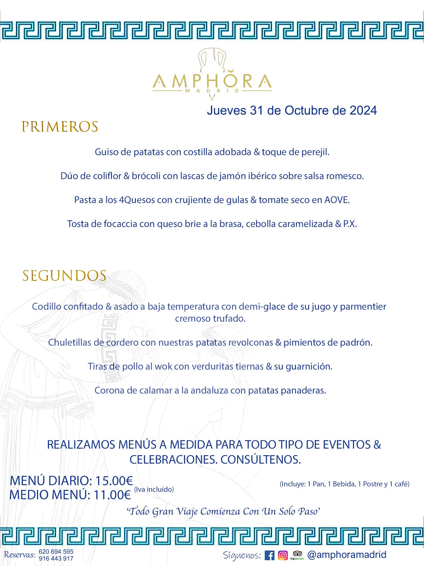 MENÚS DEL DÍA ALCORCÓN MENÚ DEL JUEVES 31 DE OCTUBRE DE 2024 MENÚS DIARIOS MEJORES MENÚS RESTAURANTES ALCORCÓN RESTAURANTE AMPHORA TERRAZA EN ALCORCÓN (DISPONEMOS DE UNA GRAN TERRAZA) Av. Leganés, 54 28923 · Alcorcón · Madrid · España. 91 644 39 17 620 694 595 También realizamos menús especiales a medida personalizados a grupos para todo tipo de eventos, como celebraciones, comidas o cenas de empresas, bautizos, bodas, cumpleaños, cenas o comidas de navidad 2023 2024, etc. Consúltenos o visite nuestras excelentes y amplias instalaciones y les prepararemos el menú más ajustado a sus necesidades y presupuesto. #RestaurantesEventos #RestaurantesMenúsCelebraciones #RestaurantesSalonesBodasBautizosComuniones #MenúsEspecialesparaEventosAlcorcón #MenúsCelebracionesAlcorcón #RestaurantesSalonesMenúsEspecialesGrupos #RestaurantesMenúsCumpleaños #ComidasCenasEmpresasAlcorcón #MenúsparaCenasComidasEventosEmpresasMadrid #MejoresTerrazasMadrid #MejorTerrazaAlcorcónMadrid #PresupuestosMenúsBodasComunionesBautizosAlcorcón #RestaurantesSecretosconEncantoMadrid #RestaurantesMenúsCenasComidasGruposEmpresasNavidadesAlcorcon #SalonesComidasCenasEmpresasAlcorcón #MenúsEventos #MenúsBodas #MenúsComuniones #MenúsCumpleaños #MenúsBautizos #MenúsEventosAlcorcón #MenúsBodasAlcorcón #MenúsComunionesAlcorcón #MenúsCumpleañosAlcorcón #MenúsBautizosAlcorcón #MenúsNavidadAlcorcón #MenúsComidasNavidad #MenúsCenasNavidad #SalonesEventosAlcorcón RESTAURANTES ALCORCÓN CELEBRACIONES EVENTOS CUMPLEAÑOS BODAS COMUNIONES BAUTIZOS, MENÚS ESPECIALES A MEDIDA PARA REUNIONES FAMILIARES EVENTOS CELEBRACIONES BODAS COMUNIONES BAUTIZOS EN ALCORCÓN, RESTAURANTES SALONES GRUPOS COMIDAS CENAS EN ALCORCÓN, RESTAURANTES COMIDAS CENAS EMPRESA ALCORCÓN MADRID, MEJORES TERRAZAS ALCORCÓN, MEJOR TERRAZA ALCORCÓN, RESTAURANTES SECRETOS CON ENCANTO EN MADRID, RESTAURANTES MENUS GRUPOS ESPECIALES COMIDAS CENAS EMPRESAS NAVIDADES ALCORCÓN, CONSÚLTE NUESTROS MENÚS A MEDIDA PARA EVENTOS - REALIZAMOS MENÚS A MEDIDA PARA BODAS, COMUNIONES, BAUTIZOS, CUMPLEAÑOS, CENAS COMIDAS DE EMPRESAS, ETC - NUESTRO RESTAURANTE DIPONE DE UNA EXTRAORDINARIA TERRAZA PARA TODO TIPO DE EVENTOS - NUESTROS SALONES INTERIORES SE ADAPTAN A TODO DE EVENTOS, YA SEAN PARTICULARES COMO DE EMPRESAS - RESTAURANTE PREPARADO PARA TODO TIPO DE EVENTOS DE CLIENTES DE LA ZONA SUR SUROESTE DE MADRID COMO ALCORCÓN MÓSTOLES FUENLABRADA VILLAVICIOSA DE ODÓN POZUELO DE ALARCÓN GETAFE LAS ROZAS MAJADAHONDA - UNO DE LOS MEJORES RESTAURANTES DE MADRID PARA COMER O CENAR A LA CARTA O CON NUESTROS MENÚS - CELEBRE CON NOSOTROS SUS REUNIONES FAMILIARES CUMPLEAÑOS BAUTIZOS COMUNIONES BODAS PRESENTACIONES ETC. PUES SERÁN UN ÉXITO - MEJORES RESTAURANTES SALONES CELEBRACIONES EN ALCORCÓN -RESTAURANTES MENUS GRUPOS COMIDAS CENAS REUNIONES EMPRESAS NAVIDADES 2023 2024 ALCORCÓN ZONA SUR MADRID.MENÚS DEL DÍA ALCORCÓN MENÚ DEL MIÉRCOLES 10 DE ENERO DE 2024 MENÚS DIARIOS MEJORES MENÚS RESTAURANTES ALCORCÓN RESTAURANTE AMPHORA TERRAZA EN ALCORCÓN (DISPONEMOS DE UNA GRAN TERRAZA) Av. Leganés, 54 28923 · Alcorcón · Madrid · España. 91 644 39 17 620 694 595 También realizamos menús especiales a medida personalizados a grupos para todo tipo de eventos, como celebraciones, comidas o cenas de empresas, bautizos, bodas, cumpleaños, cenas o comidas de navidad 2023 2024, etc. Consúltenos o visite nuestras excelentes y amplias instalaciones y les prepararemos el menú más ajustado a sus necesidades y presupuesto. #RestaurantesEventos #RestaurantesMenúsCelebraciones #RestaurantesSalonesBodasBautizosComuniones #MenúsEspecialesparaEventosAlcorcón #MenúsCelebracionesAlcorcón #RestaurantesSalonesMenúsEspecialesGrupos #RestaurantesMenúsCumpleaños #ComidasCenasEmpresasAlcorcón #MenúsparaCenasComidasEventosEmpresasMadrid #MejoresTerrazasMadrid #MejorTerrazaAlcorcónMadrid #PresupuestosMenúsBodasComunionesBautizosAlcorcón #RestaurantesSecretosconEncantoMadrid #RestaurantesMenúsCenasComidasGruposEmpresasNavidadesAlcorcon #SalonesComidasCenasEmpresasAlcorcón #MenúsEventos #MenúsBodas #MenúsComuniones #MenúsCumpleaños #MenúsBautizos #MenúsEventosAlcorcón #MenúsBodasAlcorcón #MenúsComunionesAlcorcón #MenúsCumpleañosAlcorcón #MenúsBautizosAlcorcón #MenúsNavidadAlcorcón #MenúsComidasNavidad #MenúsCenasNavidad #SalonesEventosAlcorcón RESTAURANTES ALCORCÓN CELEBRACIONES EVENTOS CUMPLEAÑOS BODAS COMUNIONES BAUTIZOS, MENÚS ESPECIALES A MEDIDA PARA REUNIONES FAMILIARES EVENTOS CELEBRACIONES BODAS COMUNIONES BAUTIZOS EN ALCORCÓN, RESTAURANTES SALONES GRUPOS COMIDAS CENAS EN ALCORCÓN, RESTAURANTES COMIDAS CENAS EMPRESA ALCORCÓN MADRID, MEJORES TERRAZAS ALCORCÓN, MEJOR TERRAZA ALCORCÓN, RESTAURANTES SECRETOS CON ENCANTO EN MADRID, RESTAURANTES MENUS GRUPOS ESPECIALES COMIDAS CENAS EMPRESAS NAVIDADES ALCORCÓN, CONSÚLTE NUESTROS MENÚS A MEDIDA PARA EVENTOS - REALIZAMOS MENÚS A MEDIDA PARA BODAS, COMUNIONES, BAUTIZOS, CUMPLEAÑOS, CENAS COMIDAS DE EMPRESAS, ETC - NUESTRO RESTAURANTE DIPONE DE UNA EXTRAORDINARIA TERRAZA PARA TODO TIPO DE EVENTOS - NUESTROS SALONES INTERIORES SE ADAPTAN A TODO DE EVENTOS, YA SEAN PARTICULARES COMO DE EMPRESAS - RESTAURANTE PREPARADO PARA TODO TIPO DE EVENTOS DE CLIENTES DE LA ZONA SUR SUROESTE DE MADRID COMO ALCORCÓN MÓSTOLES FUENLABRADA VILLAVICIOSA DE ODÓN POZUELO DE ALARCÓN GETAFE LAS ROZAS MAJADAHONDA - UNO DE LOS MEJORES RESTAURANTES DE MADRID PARA COMER O CENAR A LA CARTA O CON NUESTROS MENÚS - CELEBRE CON NOSOTROS SUS REUNIONES FAMILIARES CUMPLEAÑOS BAUTIZOS COMUNIONES BODAS PRESENTACIONES ETC. PUES SERÁN UN ÉXITO - MEJORES RESTAURANTES SALONES CELEBRACIONES EN ALCORCÓN -RESTAURANTES MENUS GRUPOS COMIDAS CENAS REUNIONES EMPRESAS NAVIDADES 2023 2024 ALCORCÓN ZONA SUR MADRID.