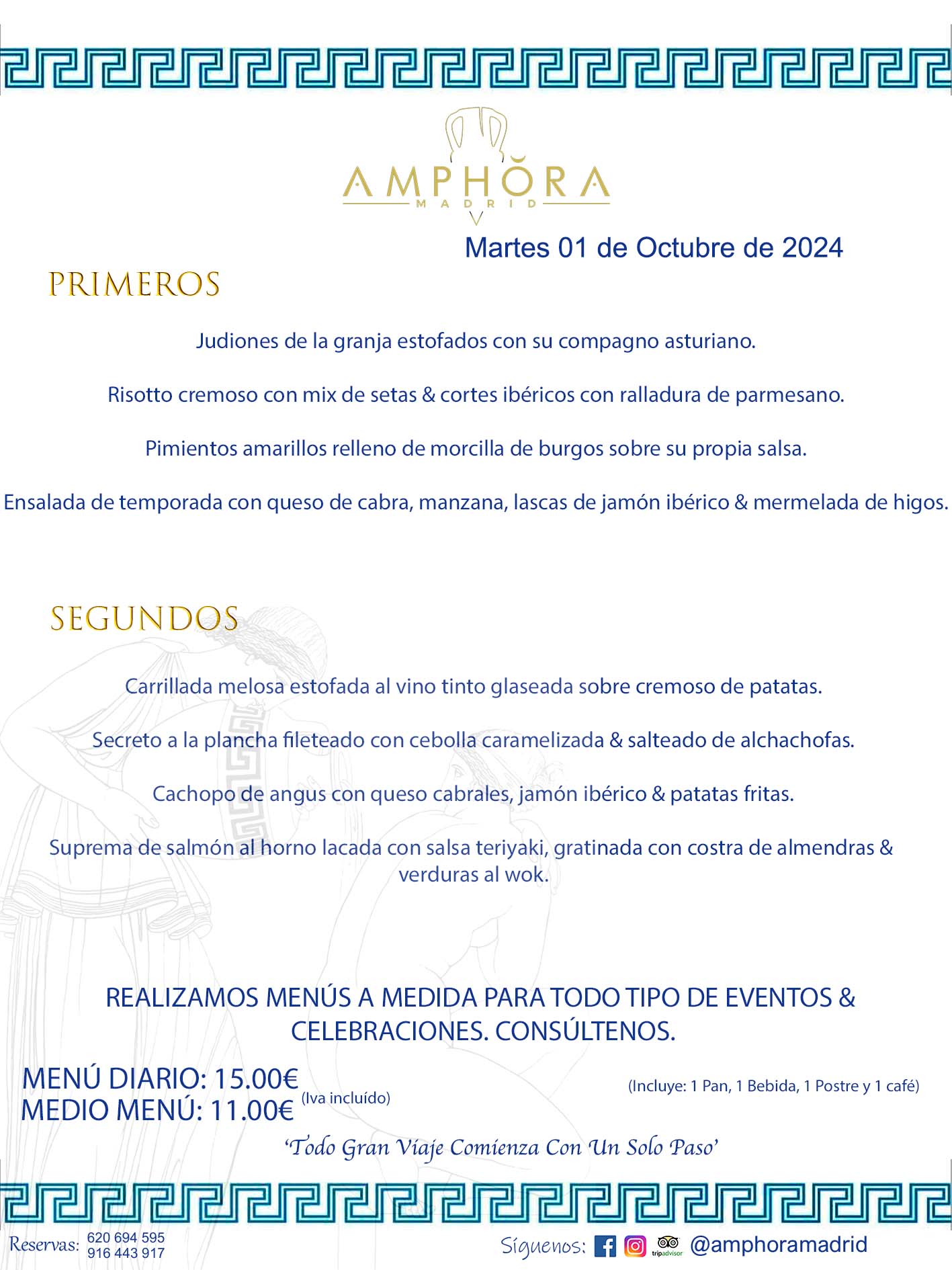 MENÚS DEL DÍA ALCORCÓN MENÚ DEL MARTES 1 DE OCTUBRE DE 2024 MENÚS DIARIOS MEJORES MENÚS RESTAURANTES ALCORCÓN RESTAURANTE AMPHORA TERRAZA EN ALCORCÓN (DISPONEMOS DE UNA GRAN TERRAZA) Av. Leganés, 54 28923 · Alcorcón · Madrid · España. 91 644 39 17 620 694 595 También realizamos menús especiales a medida personalizados a grupos para todo tipo de eventos, como celebraciones, comidas o cenas de empresas, bautizos, bodas, cumpleaños, cenas o comidas de navidad 2023 2024, etc. Consúltenos o visite nuestras excelentes y amplias instalaciones y les prepararemos el menú más ajustado a sus necesidades y presupuesto. #RestaurantesEventos #RestaurantesMenúsCelebraciones #RestaurantesSalonesBodasBautizosComuniones #MenúsEspecialesparaEventosAlcorcón #MenúsCelebracionesAlcorcón #RestaurantesSalonesMenúsEspecialesGrupos #RestaurantesMenúsCumpleaños #ComidasCenasEmpresasAlcorcón #MenúsparaCenasComidasEventosEmpresasMadrid #MejoresTerrazasMadrid #MejorTerrazaAlcorcónMadrid #PresupuestosMenúsBodasComunionesBautizosAlcorcón #RestaurantesSecretosconEncantoMadrid #RestaurantesMenúsCenasComidasGruposEmpresasNavidadesAlcorcon #SalonesComidasCenasEmpresasAlcorcón #MenúsEventos #MenúsBodas #MenúsComuniones #MenúsCumpleaños #MenúsBautizos #MenúsEventosAlcorcón #MenúsBodasAlcorcón #MenúsComunionesAlcorcón #MenúsCumpleañosAlcorcón #MenúsBautizosAlcorcón #MenúsNavidadAlcorcón #MenúsComidasNavidad #MenúsCenasNavidad #SalonesEventosAlcorcón RESTAURANTES ALCORCÓN CELEBRACIONES EVENTOS CUMPLEAÑOS BODAS COMUNIONES BAUTIZOS, MENÚS ESPECIALES A MEDIDA PARA REUNIONES FAMILIARES EVENTOS CELEBRACIONES BODAS COMUNIONES BAUTIZOS EN ALCORCÓN, RESTAURANTES SALONES GRUPOS COMIDAS CENAS EN ALCORCÓN, RESTAURANTES COMIDAS CENAS EMPRESA ALCORCÓN MADRID, MEJORES TERRAZAS ALCORCÓN, MEJOR TERRAZA ALCORCÓN, RESTAURANTES SECRETOS CON ENCANTO EN MADRID, RESTAURANTES MENUS GRUPOS ESPECIALES COMIDAS CENAS EMPRESAS NAVIDADES ALCORCÓN, CONSÚLTE NUESTROS MENÚS A MEDIDA PARA EVENTOS - REALIZAMOS MENÚS A MEDIDA PARA BODAS, COMUNIONES, BAUTIZOS, CUMPLEAÑOS, CENAS COMIDAS DE EMPRESAS, ETC - NUESTRO RESTAURANTE DIPONE DE UNA EXTRAORDINARIA TERRAZA PARA TODO TIPO DE EVENTOS - NUESTROS SALONES INTERIORES SE ADAPTAN A TODO DE EVENTOS, YA SEAN PARTICULARES COMO DE EMPRESAS - RESTAURANTE PREPARADO PARA TODO TIPO DE EVENTOS DE CLIENTES DE LA ZONA SUR SUROESTE DE MADRID COMO ALCORCÓN MÓSTOLES FUENLABRADA VILLAVICIOSA DE ODÓN POZUELO DE ALARCÓN GETAFE LAS ROZAS MAJADAHONDA - UNO DE LOS MEJORES RESTAURANTES DE MADRID PARA COMER O CENAR A LA CARTA O CON NUESTROS MENÚS - CELEBRE CON NOSOTROS SUS REUNIONES FAMILIARES CUMPLEAÑOS BAUTIZOS COMUNIONES BODAS PRESENTACIONES ETC. PUES SERÁN UN ÉXITO - MEJORES RESTAURANTES SALONES CELEBRACIONES EN ALCORCÓN -RESTAURANTES MENUS GRUPOS COMIDAS CENAS REUNIONES EMPRESAS NAVIDADES 2024 ALCORCÓN ZONA SUR MADRID.MENÚS DEL DÍA ALCORCÓN DIARIOS MEJORES MENÚS RESTAURANTES ALCORCÓN RESTAURANTE AMPHORA TERRAZA EN ALCORCÓN (DISPONEMOS DE UNA GRAN TERRAZA)