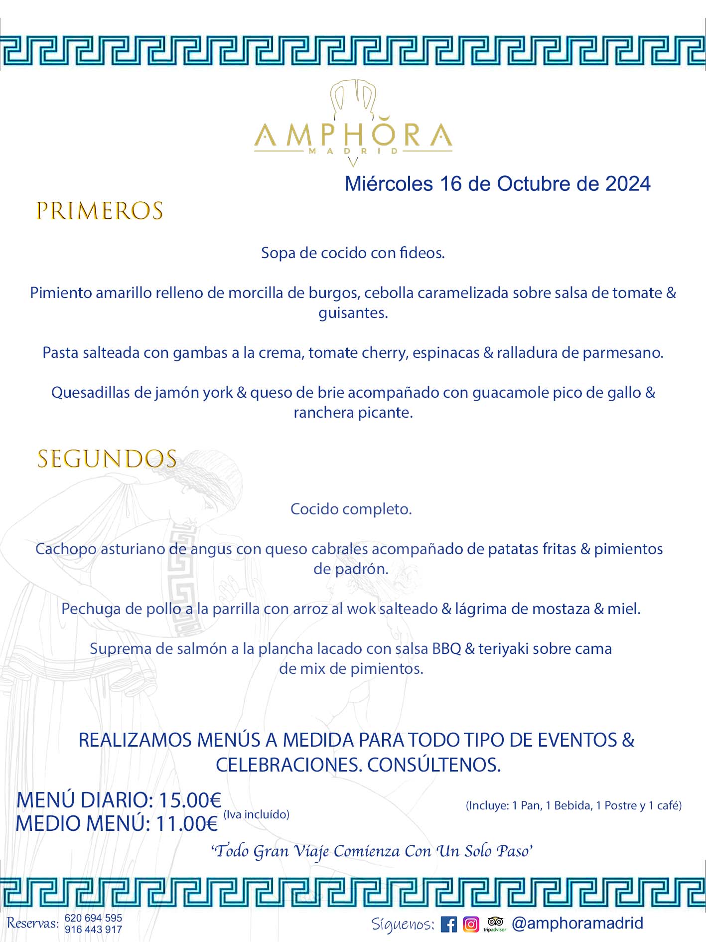 MENÚS DEL DÍA ALCORCÓN MENÚ DEL MIÉRCOLES 16 DE OCTUBRE DE 2024 MENÚS DIARIOS MEJORES MENÚS RESTAURANTES ALCORCÓN RESTAURANTE AMPHORA TERRAZA EN ALCORCÓN (DISPONEMOS DE UNA GRAN TERRAZA) Av. Leganés, 54 28923 · Alcorcón · Madrid · España. 91 644 39 17 620 694 595 También realizamos menús especiales a medida personalizados a grupos para todo tipo de eventos, como celebraciones, comidas o cenas de empresas, bautizos, bodas, cumpleaños, cenas o comidas de navidad 2023 2024, etc. Consúltenos o visite nuestras excelentes y amplias instalaciones y les prepararemos el menú más ajustado a sus necesidades y presupuesto. #RestaurantesEventos #RestaurantesMenúsCelebraciones #RestaurantesSalonesBodasBautizosComuniones #MenúsEspecialesparaEventosAlcorcón #MenúsCelebracionesAlcorcón #RestaurantesSalonesMenúsEspecialesGrupos #RestaurantesMenúsCumpleaños #ComidasCenasEmpresasAlcorcón #MenúsparaCenasComidasEventosEmpresasMadrid #MejoresTerrazasMadrid #MejorTerrazaAlcorcónMadrid #PresupuestosMenúsBodasComunionesBautizosAlcorcón #RestaurantesSecretosconEncantoMadrid #RestaurantesMenúsCenasComidasGruposEmpresasNavidadesAlcorcon #SalonesComidasCenasEmpresasAlcorcón #MenúsEventos #MenúsBodas #MenúsComuniones #MenúsCumpleaños #MenúsBautizos #MenúsEventosAlcorcón #MenúsBodasAlcorcón #MenúsComunionesAlcorcón #MenúsCumpleañosAlcorcón #MenúsBautizosAlcorcón #MenúsNavidadAlcorcón #MenúsComidasNavidad #MenúsCenasNavidad #SalonesEventosAlcorcón RESTAURANTES ALCORCÓN CELEBRACIONES EVENTOS CUMPLEAÑOS BODAS COMUNIONES BAUTIZOS, MENÚS ESPECIALES A MEDIDA PARA REUNIONES FAMILIARES EVENTOS CELEBRACIONES BODAS COMUNIONES BAUTIZOS EN ALCORCÓN, RESTAURANTES SALONES GRUPOS COMIDAS CENAS EN ALCORCÓN, RESTAURANTES COMIDAS CENAS EMPRESA ALCORCÓN MADRID, MEJORES TERRAZAS ALCORCÓN, MEJOR TERRAZA ALCORCÓN, RESTAURANTES SECRETOS CON ENCANTO EN MADRID, RESTAURANTES MENUS GRUPOS ESPECIALES COMIDAS CENAS EMPRESAS NAVIDADES ALCORCÓN, CONSÚLTE NUESTROS MENÚS A MEDIDA PARA EVENTOS - REALIZAMOS MENÚS A MEDIDA PARA BODAS, COMUNIONES, BAUTIZOS, CUMPLEAÑOS, CENAS COMIDAS DE EMPRESAS, ETC - NUESTRO RESTAURANTE DIPONE DE UNA EXTRAORDINARIA TERRAZA PARA TODO TIPO DE EVENTOS - NUESTROS SALONES INTERIORES SE ADAPTAN A TODO DE EVENTOS, YA SEAN PARTICULARES COMO DE EMPRESAS - RESTAURANTE PREPARADO PARA TODO TIPO DE EVENTOS DE CLIENTES DE LA ZONA SUR SUROESTE DE MADRID COMO ALCORCÓN MÓSTOLES FUENLABRADA VILLAVICIOSA DE ODÓN POZUELO DE ALARCÓN GETAFE LAS ROZAS MAJADAHONDA - UNO DE LOS MEJORES RESTAURANTES DE MADRID PARA COMER O CENAR A LA CARTA O CON NUESTROS MENÚS - CELEBRE CON NOSOTROS SUS REUNIONES FAMILIARES CUMPLEAÑOS BAUTIZOS COMUNIONES BODAS PRESENTACIONES ETC. PUES SERÁN UN ÉXITO - MEJORES RESTAURANTES SALONES CELEBRACIONES EN ALCORCÓN -RESTAURANTES MENUS GRUPOS COMIDAS CENAS REUNIONES EMPRESAS NAVIDADES 2024 ALCORCÓN ZONA SUR MADRID.MENÚS DEL DÍA ALCORCÓN DIARIOS MEJORES MENÚS RESTAURANTES ALCORCÓN RESTAURANTE AMPHORA TERRAZA EN ALCORCÓN (DISPONEMOS DE UNA GRAN TERRAZA)