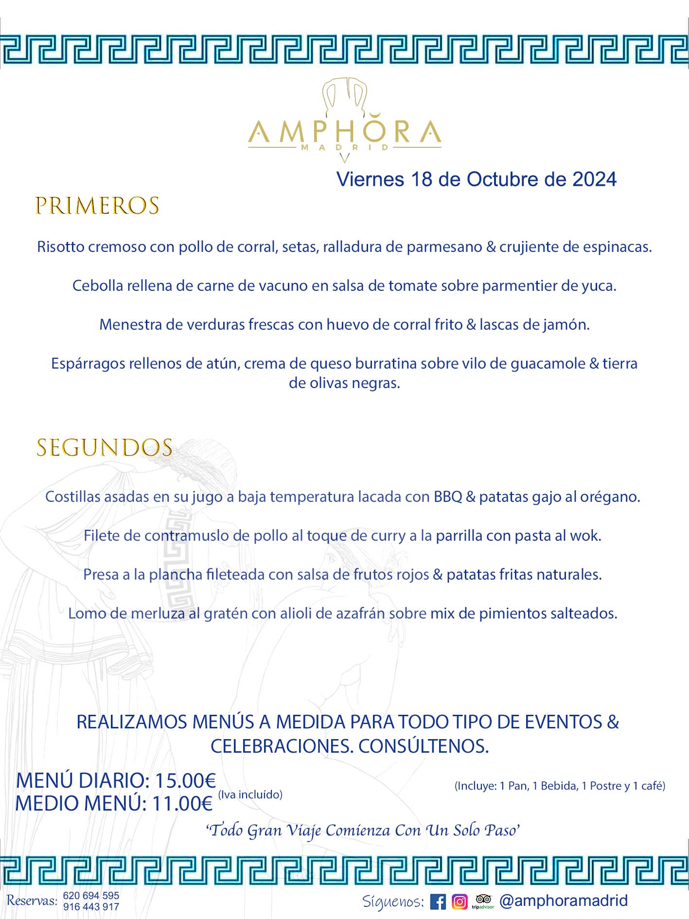 MENÚS DEL DÍA ALCORCÓN MENÚ DEL VIERNES 18 DE OCTUBRE DE 2024 MENÚS DIARIOS MEJORES MENÚS RESTAURANTES ALCORCÓN RESTAURANTE AMPHORA TERRAZA EN ALCORCÓN (DISPONEMOS DE UNA GRAN TERRAZA) Av. Leganés, 54 28923 · Alcorcón · Madrid · España. 91 644 39 17 620 694 595 También realizamos menús especiales a medida personalizados a grupos para todo tipo de eventos, como celebraciones, comidas o cenas de empresas, bautizos, bodas, cumpleaños, cenas o comidas de navidad 2023 2024, etc. Consúltenos o visite nuestras excelentes y amplias instalaciones y les prepararemos el menú más ajustado a sus necesidades y presupuesto. #RestaurantesEventos #RestaurantesMenúsCelebraciones #RestaurantesSalonesBodasBautizosComuniones #MenúsEspecialesparaEventosAlcorcón #MenúsCelebracionesAlcorcón #RestaurantesSalonesMenúsEspecialesGrupos #RestaurantesMenúsCumpleaños #ComidasCenasEmpresasAlcorcón #MenúsparaCenasComidasEventosEmpresasMadrid #MejoresTerrazasMadrid #MejorTerrazaAlcorcónMadrid #PresupuestosMenúsBodasComunionesBautizosAlcorcón #RestaurantesSecretosconEncantoMadrid #RestaurantesMenúsCenasComidasGruposEmpresasNavidadesAlcorcon #SalonesComidasCenasEmpresasAlcorcón #MenúsEventos #MenúsBodas #MenúsComuniones #MenúsCumpleaños #MenúsBautizos #MenúsEventosAlcorcón #MenúsBodasAlcorcón #MenúsComunionesAlcorcón #MenúsCumpleañosAlcorcón #MenúsBautizosAlcorcón #MenúsNavidadAlcorcón #MenúsComidasNavidad #MenúsCenasNavidad #SalonesEventosAlcorcón RESTAURANTES ALCORCÓN CELEBRACIONES EVENTOS CUMPLEAÑOS BODAS COMUNIONES BAUTIZOS, MENÚS ESPECIALES A MEDIDA PARA REUNIONES FAMILIARES EVENTOS CELEBRACIONES BODAS COMUNIONES BAUTIZOS EN ALCORCÓN, RESTAURANTES SALONES GRUPOS COMIDAS CENAS EN ALCORCÓN, RESTAURANTES COMIDAS CENAS EMPRESA ALCORCÓN MADRID, MEJORES TERRAZAS ALCORCÓN, MEJOR TERRAZA ALCORCÓN, RESTAURANTES SECRETOS CON ENCANTO EN MADRID, RESTAURANTES MENUS GRUPOS ESPECIALES COMIDAS CENAS EMPRESAS NAVIDADES ALCORCÓN, CONSÚLTE NUESTROS MENÚS A MEDIDA PARA EVENTOS - REALIZAMOS MENÚS A MEDIDA PARA BODAS, COMUNIONES, BAUTIZOS, CUMPLEAÑOS, CENAS COMIDAS DE EMPRESAS, ETC - NUESTRO RESTAURANTE DIPONE DE UNA EXTRAORDINARIA TERRAZA PARA TODO TIPO DE EVENTOS - NUESTROS SALONES INTERIORES SE ADAPTAN A TODO DE EVENTOS, YA SEAN PARTICULARES COMO DE EMPRESAS - RESTAURANTE PREPARADO PARA TODO TIPO DE EVENTOS DE CLIENTES DE LA ZONA SUR SUROESTE DE MADRID COMO ALCORCÓN MÓSTOLES FUENLABRADA VILLAVICIOSA DE ODÓN POZUELO DE ALARCÓN GETAFE LAS ROZAS MAJADAHONDA - UNO DE LOS MEJORES RESTAURANTES DE MADRID PARA COMER O CENAR A LA CARTA O CON NUESTROS MENÚS - CELEBRE CON NOSOTROS SUS REUNIONES FAMILIARES CUMPLEAÑOS BAUTIZOS COMUNIONES BODAS PRESENTACIONES ETC. PUES SERÁN UN ÉXITO - MEJORES RESTAURANTES SALONES CELEBRACIONES EN ALCORCÓN -RESTAURANTES MENUS GRUPOS COMIDAS CENAS REUNIONES EMPRESAS NAVIDADES  2024 2025 ALCORCÓN ZONA SUR MADRID.