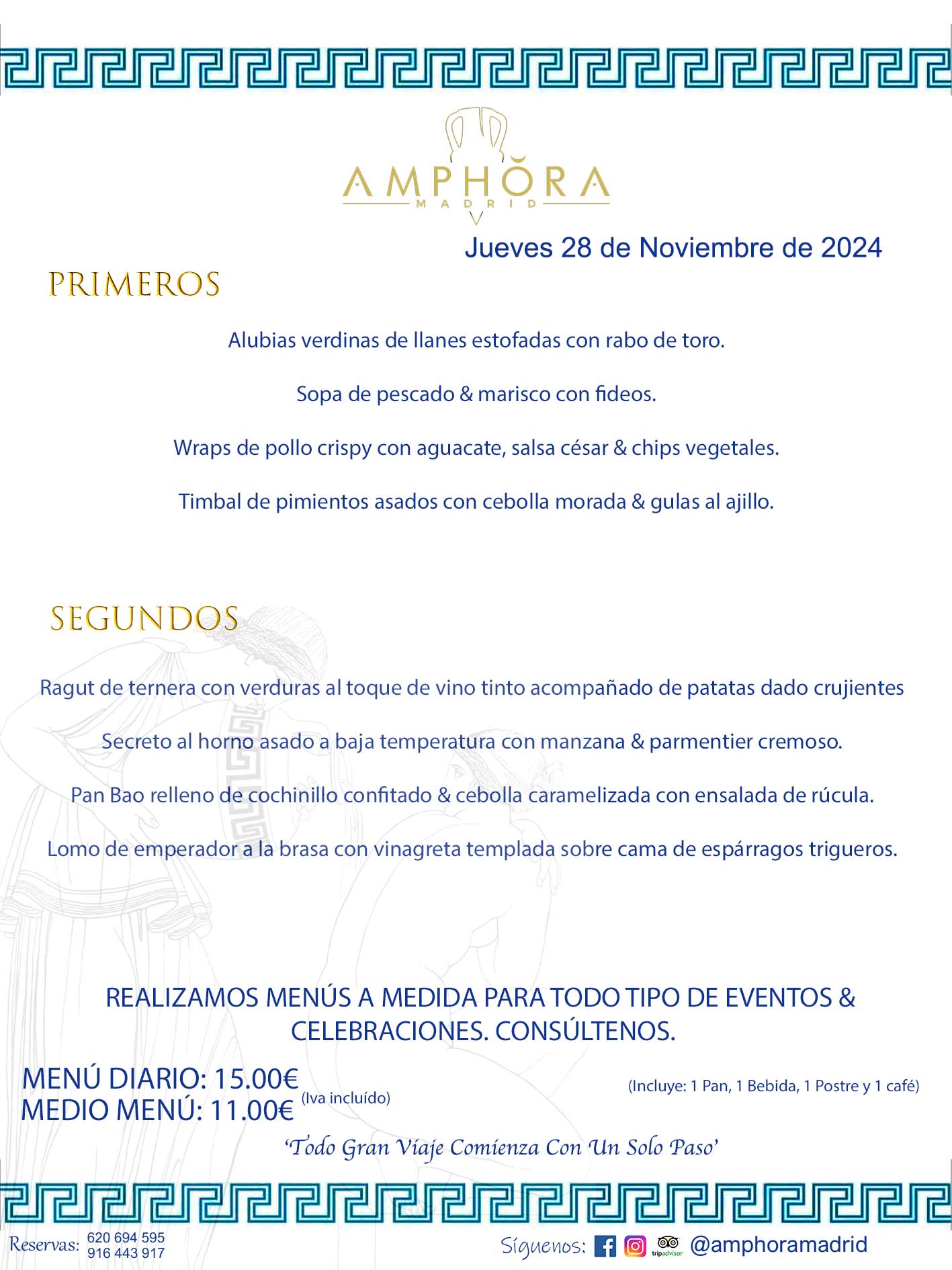 MENÚS DEL DÍA ALCORCÓN MENÚ DEL JUEVES 28 DE NOVIEMBRE DE 2024 MENÚS DIARIOS MEJORES MENÚS RESTAURANTES ALCORCÓN RESTAURANTE AMPHORA TERRAZA EN ALCORCÓN (DISPONEMOS DE UNA GRAN TERRAZA) Av. Leganés, 54 28923 · Alcorcón · Madrid · España. 91 644 39 17 620 694 595 También realizamos menús especiales a medida personalizados a grupos para todo tipo de eventos, como celebraciones, comidas o cenas de empresas, bautizos, bodas, cumpleaños, cenas o comidas de navidad 2023 2024, etc. Consúltenos o visite nuestras excelentes y amplias instalaciones y les prepararemos el menú más ajustado a sus necesidades y presupuesto. #RestaurantesEventos #RestaurantesMenúsCelebraciones #RestaurantesSalonesBodasBautizosComuniones #MenúsEspecialesparaEventosAlcorcón #MenúsCelebracionesAlcorcón #RestaurantesSalonesMenúsEspecialesGrupos #RestaurantesMenúsCumpleaños #ComidasCenasEmpresasAlcorcón #MenúsparaCenasComidasEventosEmpresasMadrid #MejoresTerrazasMadrid #MejorTerrazaAlcorcónMadrid #PresupuestosMenúsBodasComunionesBautizosAlcorcón #RestaurantesSecretosconEncantoMadrid #RestaurantesMenúsCenasComidasGruposEmpresasNavidadesAlcorcon #SalonesComidasCenasEmpresasAlcorcón #MenúsEventos #MenúsBodas #MenúsComuniones #MenúsCumpleaños #MenúsBautizos #MenúsEventosAlcorcón #MenúsBodasAlcorcón #MenúsComunionesAlcorcón #MenúsCumpleañosAlcorcón #MenúsBautizosAlcorcón #MenúsNavidadAlcorcón #MenúsComidasNavidad #MenúsCenasNavidad #SalonesEventosAlcorcón RESTAURANTES ALCORCÓN CELEBRACIONES EVENTOS CUMPLEAÑOS BODAS COMUNIONES BAUTIZOS, MENÚS ESPECIALES A MEDIDA PARA REUNIONES FAMILIARES EVENTOS CELEBRACIONES BODAS COMUNIONES BAUTIZOS EN ALCORCÓN, RESTAURANTES SALONES GRUPOS COMIDAS CENAS EN ALCORCÓN, RESTAURANTES COMIDAS CENAS EMPRESA ALCORCÓN MADRID, MEJORES TERRAZAS ALCORCÓN, MEJOR TERRAZA ALCORCÓN, RESTAURANTES SECRETOS CON ENCANTO EN MADRID, RESTAURANTES MENUS GRUPOS ESPECIALES COMIDAS CENAS EMPRESAS NAVIDADES ALCORCÓN, CONSÚLTE NUESTROS MENÚS A MEDIDA PARA EVENTOS - REALIZAMOS MENÚS A MEDIDA PARA BODAS, COMUNIONES, BAUTIZOS, CUMPLEAÑOS, CENAS COMIDAS DE EMPRESAS, ETC - NUESTRO RESTAURANTE DIPONE DE UNA EXTRAORDINARIA TERRAZA PARA TODO TIPO DE EVENTOS - NUESTROS SALONES INTERIORES SE ADAPTAN A TODO DE EVENTOS, YA SEAN PARTICULARES COMO DE EMPRESAS - RESTAURANTE PREPARADO PARA TODO TIPO DE EVENTOS DE CLIENTES DE LA ZONA SUR SUROESTE DE MADRID COMO ALCORCÓN MÓSTOLES FUENLABRADA VILLAVICIOSA DE ODÓN POZUELO DE ALARCÓN GETAFE LAS ROZAS MAJADAHONDA - UNO DE LOS MEJORES RESTAURANTES DE MADRID PARA COMER O CENAR A LA CARTA O CON NUESTROS MENÚS - CELEBRE CON NOSOTROS SUS REUNIONES FAMILIARES CUMPLEAÑOS BAUTIZOS COMUNIONES BODAS PRESENTACIONES ETC. PUES SERÁN UN ÉXITO - MEJORES RESTAURANTES SALONES CELEBRACIONES EN ALCORCÓN -RESTAURANTES MENUS GRUPOS COMIDAS CENAS REUNIONES EMPRESAS NAVIDADES 2024 ALCORCÓN ZONA SUR MADRID.MENÚS DEL DÍA ALCORCÓN DIARIOS MEJORES MENÚS RESTAURANTES ALCORCÓN RESTAURANTE AMPHORA TERRAZA EN ALCORCÓN (DISPONEMOS DE UNA GRAN TERRAZA)