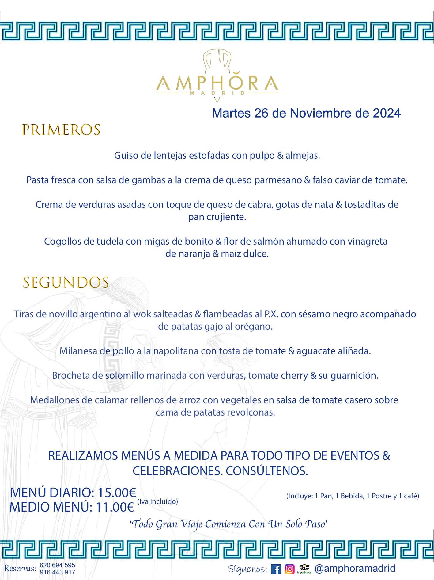 MENÚS DEL DÍA ALCORCÓN MENÚ DEL MARTES 26 DE NOVIEMBRE DE 2024 MENÚS DIARIOS MEJORES MENÚS RESTAURANTES ALCORCÓN RESTAURANTE AMPHORA TERRAZA EN ALCORCÓN (DISPONEMOS DE UNA GRAN TERRAZA) Av. Leganés, 54 28923 · Alcorcón · Madrid · España. 91 644 39 17 620 694 595 También realizamos menús especiales a medida personalizados a grupos para todo tipo de eventos, como celebraciones, comidas o cenas de empresas, bautizos, bodas, cumpleaños, cenas o comidas de navidad 2023 2024, etc. Consúltenos o visite nuestras excelentes y amplias instalaciones y les prepararemos el menú más ajustado a sus necesidades y presupuesto. #RestaurantesEventos #RestaurantesMenúsCelebraciones #RestaurantesSalonesBodasBautizosComuniones #MenúsEspecialesparaEventosAlcorcón #MenúsCelebracionesAlcorcón #RestaurantesSalonesMenúsEspecialesGrupos #RestaurantesMenúsCumpleaños #ComidasCenasEmpresasAlcorcón #MenúsparaCenasComidasEventosEmpresasMadrid #MejoresTerrazasMadrid #MejorTerrazaAlcorcónMadrid #PresupuestosMenúsBodasComunionesBautizosAlcorcón #RestaurantesSecretosconEncantoMadrid #RestaurantesMenúsCenasComidasGruposEmpresasNavidadesAlcorcon #SalonesComidasCenasEmpresasAlcorcón #MenúsEventos #MenúsBodas #MenúsComuniones #MenúsCumpleaños #MenúsBautizos #MenúsEventosAlcorcón #MenúsBodasAlcorcón #MenúsComunionesAlcorcón #MenúsCumpleañosAlcorcón #MenúsBautizosAlcorcón #MenúsNavidadAlcorcón #MenúsComidasNavidad #MenúsCenasNavidad #SalonesEventosAlcorcón RESTAURANTES ALCORCÓN CELEBRACIONES EVENTOS CUMPLEAÑOS BODAS COMUNIONES BAUTIZOS, MENÚS ESPECIALES A MEDIDA PARA REUNIONES FAMILIARES EVENTOS CELEBRACIONES BODAS COMUNIONES BAUTIZOS EN ALCORCÓN, RESTAURANTES SALONES GRUPOS COMIDAS CENAS EN ALCORCÓN, RESTAURANTES COMIDAS CENAS EMPRESA ALCORCÓN MADRID, MEJORES TERRAZAS ALCORCÓN, MEJOR TERRAZA ALCORCÓN, RESTAURANTES SECRETOS CON ENCANTO EN MADRID, RESTAURANTES MENUS GRUPOS ESPECIALES COMIDAS CENAS EMPRESAS NAVIDADES ALCORCÓN, CONSÚLTE NUESTROS MENÚS A MEDIDA PARA EVENTOS - REALIZAMOS MENÚS A MEDIDA PARA BODAS, COMUNIONES, BAUTIZOS, CUMPLEAÑOS, CENAS COMIDAS DE EMPRESAS, ETC - NUESTRO RESTAURANTE DIPONE DE UNA EXTRAORDINARIA TERRAZA PARA TODO TIPO DE EVENTOS - NUESTROS SALONES INTERIORES SE ADAPTAN A TODO DE EVENTOS, YA SEAN PARTICULARES COMO DE EMPRESAS - RESTAURANTE PREPARADO PARA TODO TIPO DE EVENTOS DE CLIENTES DE LA ZONA SUR SUROESTE DE MADRID COMO ALCORCÓN MÓSTOLES FUENLABRADA VILLAVICIOSA DE ODÓN POZUELO DE ALARCÓN GETAFE LAS ROZAS MAJADAHONDA - UNO DE LOS MEJORES RESTAURANTES DE MADRID PARA COMER O CENAR A LA CARTA O CON NUESTROS MENÚS - CELEBRE CON NOSOTROS SUS REUNIONES FAMILIARES CUMPLEAÑOS BAUTIZOS COMUNIONES BODAS PRESENTACIONES ETC. PUES SERÁN UN ÉXITO - MEJORES RESTAURANTES SALONES CELEBRACIONES EN ALCORCÓN -RESTAURANTES MENUS GRUPOS COMIDAS CENAS REUNIONES EMPRESAS NAVIDADES 2024 2025 ALCORCÓN ZONA SUR MADRID.MENÚS DEL DÍA ALCORCÓN MENÚS DIARIOS MEJORES MENÚS RESTAURANTES ALCORCÓN RESTAURANTE AMPHORA TERRAZA EN ALCORCÓN (DISPONEMOS DE UNA GRAN TERRAZA) 