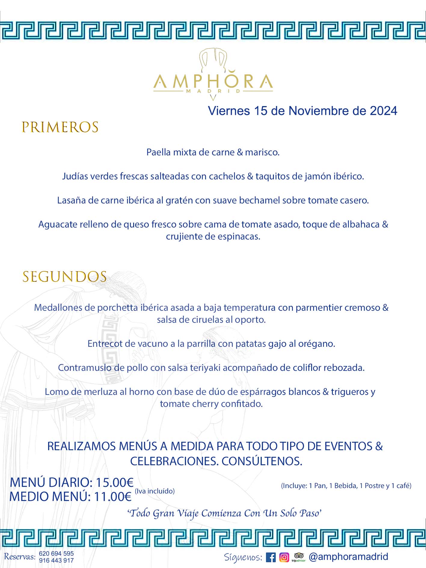 MENÚS DEL DÍA ALCORCÓN MENÚ DEL VIERNES 15 DE NOVIEMBRE DE 2024 MENÚS DIARIOS MEJORES MENÚS RESTAURANTES ALCORCÓN RESTAURANTE AMPHORA TERRAZA EN ALCORCÓN (DISPONEMOS DE UNA GRAN TERRAZA) Av. Leganés, 54 28923 · Alcorcón · Madrid · España. 91 644 39 17 620 694 595 También realizamos menús especiales a medida personalizados a grupos para todo tipo de eventos, como celebraciones, comidas o cenas de empresas, bautizos, bodas, cumpleaños, cenas o comidas de navidad 2023 2024, etc. Consúltenos o visite nuestras excelentes y amplias instalaciones y les prepararemos el menú más ajustado a sus necesidades y presupuesto. #RestaurantesEventos #RestaurantesMenúsCelebraciones #RestaurantesSalonesBodasBautizosComuniones #MenúsEspecialesparaEventosAlcorcón #MenúsCelebracionesAlcorcón #RestaurantesSalonesMenúsEspecialesGrupos #RestaurantesMenúsCumpleaños #ComidasCenasEmpresasAlcorcón #MenúsparaCenasComidasEventosEmpresasMadrid #MejoresTerrazasMadrid #MejorTerrazaAlcorcónMadrid #PresupuestosMenúsBodasComunionesBautizosAlcorcón #RestaurantesSecretosconEncantoMadrid #RestaurantesMenúsCenasComidasGruposEmpresasNavidadesAlcorcon #SalonesComidasCenasEmpresasAlcorcón #MenúsEventos #MenúsBodas #MenúsComuniones #MenúsCumpleaños #MenúsBautizos #MenúsEventosAlcorcón #MenúsBodasAlcorcón #MenúsComunionesAlcorcón #MenúsCumpleañosAlcorcón #MenúsBautizosAlcorcón #MenúsNavidadAlcorcón #MenúsComidasNavidad #MenúsCenasNavidad #SalonesEventosAlcorcón RESTAURANTES ALCORCÓN CELEBRACIONES EVENTOS CUMPLEAÑOS BODAS COMUNIONES BAUTIZOS, MENÚS ESPECIALES A MEDIDA PARA REUNIONES FAMILIARES EVENTOS CELEBRACIONES BODAS COMUNIONES BAUTIZOS EN ALCORCÓN, RESTAURANTES SALONES GRUPOS COMIDAS CENAS EN ALCORCÓN, RESTAURANTES COMIDAS CENAS EMPRESA ALCORCÓN MADRID, MEJORES TERRAZAS ALCORCÓN, MEJOR TERRAZA ALCORCÓN, RESTAURANTES SECRETOS CON ENCANTO EN MADRID, RESTAURANTES MENUS GRUPOS ESPECIALES COMIDAS CENAS EMPRESAS NAVIDADES ALCORCÓN, CONSÚLTE NUESTROS MENÚS A MEDIDA PARA EVENTOS - REALIZAMOS MENÚS A MEDIDA PARA BODAS, COMUNIONES, BAUTIZOS, CUMPLEAÑOS, CENAS COMIDAS DE EMPRESAS, ETC - NUESTRO RESTAURANTE DIPONE DE UNA EXTRAORDINARIA TERRAZA PARA TODO TIPO DE EVENTOS - NUESTROS SALONES INTERIORES SE ADAPTAN A TODO DE EVENTOS, YA SEAN PARTICULARES COMO DE EMPRESAS - RESTAURANTE PREPARADO PARA TODO TIPO DE EVENTOS DE CLIENTES DE LA ZONA SUR SUROESTE DE MADRID COMO ALCORCÓN MÓSTOLES FUENLABRADA VILLAVICIOSA DE ODÓN POZUELO DE ALARCÓN GETAFE LAS ROZAS MAJADAHONDA - UNO DE LOS MEJORES RESTAURANTES DE MADRID PARA COMER O CENAR A LA CARTA O CON NUESTROS MENÚS - CELEBRE CON NOSOTROS SUS REUNIONES FAMILIARES CUMPLEAÑOS BAUTIZOS COMUNIONES BODAS PRESENTACIONES ETC. PUES SERÁN UN ÉXITO - MEJORES RESTAURANTES SALONES CELEBRACIONES EN ALCORCÓN -RESTAURANTES MENUS GRUPOS COMIDAS CENAS REUNIONES EMPRESAS NAVIDADES 2024 ALCORCÓN ZONA SUR MADRID.MENÚS DEL DÍA ALCORCÓN DIARIOS MEJORES MENÚS RESTAURANTES ALCORCÓN RESTAURANTE AMPHORA TERRAZA EN ALCORCÓN (DISPONEMOS DE UNA GRAN TERRAZA)