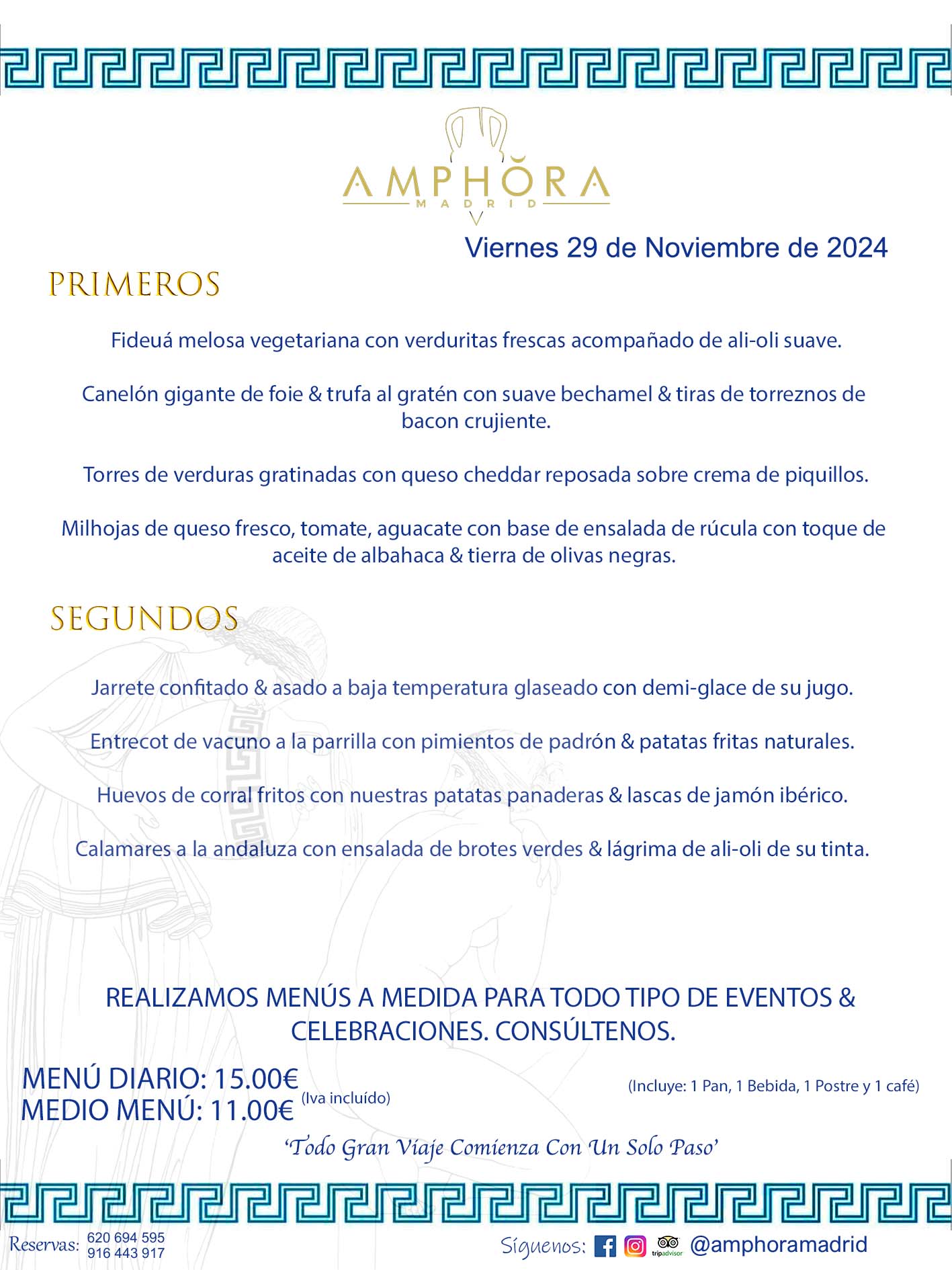 MENÚS DEL DÍA ALCORCÓN MENÚ DEL VIERNES 29 DE NOVIEMBRE DE 2024 MENÚS DIARIOS MEJORES MENÚS RESTAURANTES ALCORCÓN RESTAURANTE AMPHORA TERRAZA EN ALCORCÓN (DISPONEMOS DE UNA GRAN TERRAZA) Av. Leganés, 54 28923 · Alcorcón · Madrid · España. 91 644 39 17 620 694 595 También realizamos menús especiales a medida personalizados a grupos para todo tipo de eventos, como celebraciones, comidas o cenas de empresas, bautizos, bodas, cumpleaños, cenas o comidas de navidad 2023 2024, etc. Consúltenos o visite nuestras excelentes y amplias instalaciones y les prepararemos el menú más ajustado a sus necesidades y presupuesto. #RestaurantesEventos #RestaurantesMenúsCelebraciones #RestaurantesSalonesBodasBautizosComuniones #MenúsEspecialesparaEventosAlcorcón #MenúsCelebracionesAlcorcón #RestaurantesSalonesMenúsEspecialesGrupos #RestaurantesMenúsCumpleaños #ComidasCenasEmpresasAlcorcón #MenúsparaCenasComidasEventosEmpresasMadrid #MejoresTerrazasMadrid #MejorTerrazaAlcorcónMadrid #PresupuestosMenúsBodasComunionesBautizosAlcorcón #RestaurantesSecretosconEncantoMadrid #RestaurantesMenúsCenasComidasGruposEmpresasNavidadesAlcorcon #SalonesComidasCenasEmpresasAlcorcón #MenúsEventos #MenúsBodas #MenúsComuniones #MenúsCumpleaños #MenúsBautizos #MenúsEventosAlcorcón #MenúsBodasAlcorcón #MenúsComunionesAlcorcón #MenúsCumpleañosAlcorcón #MenúsBautizosAlcorcón #MenúsNavidadAlcorcón #MenúsComidasNavidad #MenúsCenasNavidad #SalonesEventosAlcorcón RESTAURANTES ALCORCÓN CELEBRACIONES EVENTOS CUMPLEAÑOS BODAS COMUNIONES BAUTIZOS, MENÚS ESPECIALES A MEDIDA PARA REUNIONES FAMILIARES EVENTOS CELEBRACIONES BODAS COMUNIONES BAUTIZOS EN ALCORCÓN, RESTAURANTES SALONES GRUPOS COMIDAS CENAS EN ALCORCÓN, RESTAURANTES COMIDAS CENAS EMPRESA ALCORCÓN MADRID, MEJORES TERRAZAS ALCORCÓN, MEJOR TERRAZA ALCORCÓN, RESTAURANTES SECRETOS CON ENCANTO EN MADRID, RESTAURANTES MENUS GRUPOS ESPECIALES COMIDAS CENAS EMPRESAS NAVIDADES ALCORCÓN, CONSÚLTE NUESTROS MENÚS A MEDIDA PARA EVENTOS - REALIZAMOS MENÚS A MEDIDA PARA BODAS, COMUNIONES, BAUTIZOS, CUMPLEAÑOS, CENAS COMIDAS DE EMPRESAS, ETC - NUESTRO RESTAURANTE DIPONE DE UNA EXTRAORDINARIA TERRAZA PARA TODO TIPO DE EVENTOS - NUESTROS SALONES INTERIORES SE ADAPTAN A TODO DE EVENTOS, YA SEAN PARTICULARES COMO DE EMPRESAS - RESTAURANTE PREPARADO PARA TODO TIPO DE EVENTOS DE CLIENTES DE LA ZONA SUR SUROESTE DE MADRID COMO ALCORCÓN MÓSTOLES FUENLABRADA VILLAVICIOSA DE ODÓN POZUELO DE ALARCÓN GETAFE LAS ROZAS MAJADAHONDA - UNO DE LOS MEJORES RESTAURANTES DE MADRID PARA COMER O CENAR A LA CARTA O CON NUESTROS MENÚS - CELEBRE CON NOSOTROS SUS REUNIONES FAMILIARES CUMPLEAÑOS BAUTIZOS COMUNIONES BODAS PRESENTACIONES ETC. PUES SERÁN UN ÉXITO - MEJORES RESTAURANTES SALONES CELEBRACIONES EN ALCORCÓN -RESTAURANTES MENUS GRUPOS COMIDAS CENAS REUNIONES EMPRESAS NAVIDADES 2024 ALCORCÓN ZONA SUR MADRID.MENÚS DEL DÍA ALCORCÓN DIARIOS MEJORES MENÚS RESTAURANTES ALCORCÓN RESTAURANTE AMPHORA TERRAZA EN ALCORCÓN (DISPONEMOS DE UNA GRAN TERRAZA)