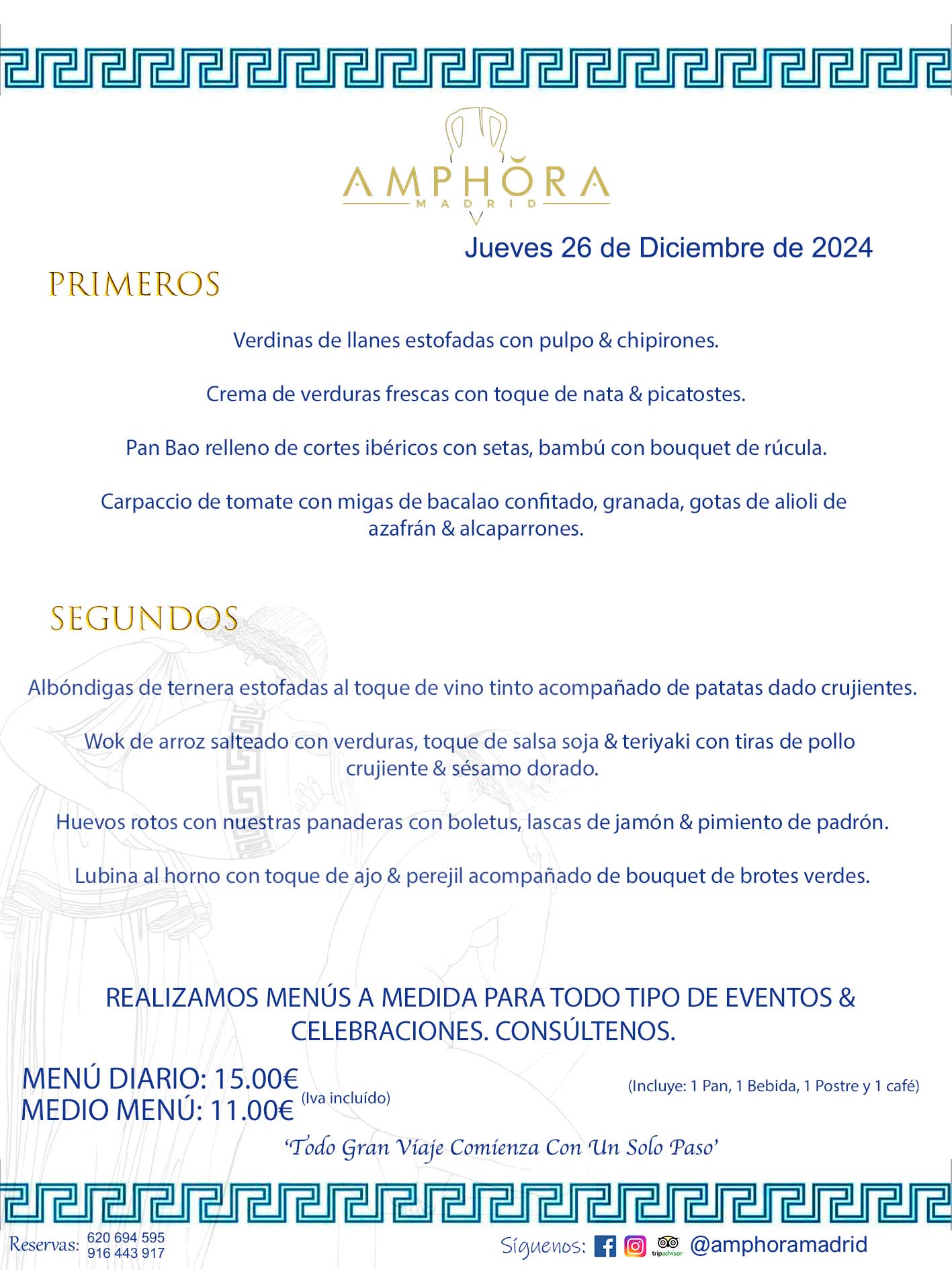 MENÚS DEL DÍA ALCORCÓN MENÚ DEL JUEVES 26 DE DICIEMBRE DE 2024 MENÚS DIARIOS MEJORES MENÚS RESTAURANTES ALCORCÓN RESTAURANTE AMPHORA TERRAZA EN ALCORCÓN (DISPONEMOS DE UNA GRAN TERRAZA) Av. Leganés, 54 28923 · Alcorcón · Madrid · España. 91 644 39 17 620 694 595 También realizamos menús especiales a medida personalizados a grupos para todo tipo de eventos, como celebraciones, comidas o cenas de empresas, bautizos, bodas, cumpleaños, cenas o comidas de navidad 2023 2024, etc. Consúltenos o visite nuestras excelentes y amplias instalaciones y les prepararemos el menú más ajustado a sus necesidades y presupuesto. #RestaurantesEventos #RestaurantesMenúsCelebraciones #RestaurantesSalonesBodasBautizosComuniones #MenúsEspecialesparaEventosAlcorcón #MenúsCelebracionesAlcorcón #RestaurantesSalonesMenúsEspecialesGrupos #RestaurantesMenúsCumpleaños #ComidasCenasEmpresasAlcorcón #MenúsparaCenasComidasEventosEmpresasMadrid #MejoresTerrazasMadrid #MejorTerrazaAlcorcónMadrid #PresupuestosMenúsBodasComunionesBautizosAlcorcón #RestaurantesSecretosconEncantoMadrid #RestaurantesMenúsCenasComidasGruposEmpresasNavidadesAlcorcon #SalonesComidasCenasEmpresasAlcorcón #MenúsEventos #MenúsBodas #MenúsComuniones #MenúsCumpleaños #MenúsBautizos #MenúsEventosAlcorcón #MenúsBodasAlcorcón #MenúsComunionesAlcorcón #MenúsCumpleañosAlcorcón #MenúsBautizosAlcorcón #MenúsNavidadAlcorcón #MenúsComidasNavidad #MenúsCenasNavidad #SalonesEventosAlcorcón RESTAURANTES ALCORCÓN CELEBRACIONES EVENTOS CUMPLEAÑOS BODAS COMUNIONES BAUTIZOS, MENÚS ESPECIALES A MEDIDA PARA REUNIONES FAMILIARES EVENTOS CELEBRACIONES BODAS COMUNIONES BAUTIZOS EN ALCORCÓN, RESTAURANTES SALONES GRUPOS COMIDAS CENAS EN ALCORCÓN, RESTAURANTES COMIDAS CENAS EMPRESA ALCORCÓN MADRID, MEJORES TERRAZAS ALCORCÓN, MEJOR TERRAZA ALCORCÓN, RESTAURANTES SECRETOS CON ENCANTO EN MADRID, RESTAURANTES MENUS GRUPOS ESPECIALES COMIDAS CENAS EMPRESAS NAVIDADES ALCORCÓN, CONSÚLTE NUESTROS MENÚS A MEDIDA PARA EVENTOS - REALIZAMOS MENÚS A MEDIDA PARA BODAS, COMUNIONES, BAUTIZOS, CUMPLEAÑOS, CENAS COMIDAS DE EMPRESAS, ETC - NUESTRO RESTAURANTE DIPONE DE UNA EXTRAORDINARIA TERRAZA PARA TODO TIPO DE EVENTOS - NUESTROS SALONES INTERIORES SE ADAPTAN A TODO DE EVENTOS, YA SEAN PARTICULARES COMO DE EMPRESAS - RESTAURANTE PREPARADO PARA TODO TIPO DE EVENTOS DE CLIENTES DE LA ZONA SUR SUROESTE DE MADRID COMO ALCORCÓN MÓSTOLES FUENLABRADA VILLAVICIOSA DE ODÓN POZUELO DE ALARCÓN GETAFE LAS ROZAS MAJADAHONDA - UNO DE LOS MEJORES RESTAURANTES DE MADRID PARA COMER O CENAR A LA CARTA O CON NUESTROS MENÚS - CELEBRE CON NOSOTROS SUS REUNIONES FAMILIARES CUMPLEAÑOS BAUTIZOS COMUNIONES BODAS PRESENTACIONES ETC. PUES SERÁN UN ÉXITO - MEJORES RESTAURANTES SALONES CELEBRACIONES EN ALCORCÓN -RESTAURANTES MENUS GRUPOS COMIDAS CENAS REUNIONES EMPRESAS NAVIDADES 2024 ALCORCÓN ZONA SUR MADRID.MENÚS DEL DÍA ALCORCÓN DIARIOS MEJORES MENÚS RESTAURANTES ALCORCÓN RESTAURANTE AMPHORA TERRAZA EN ALCORCÓN (DISPONEMOS DE UNA GRAN TERRAZA)