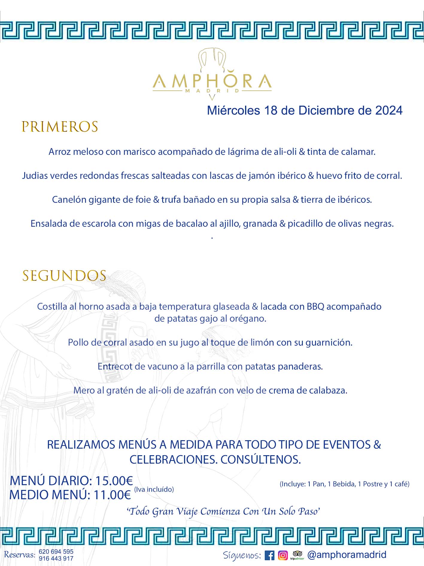 MENÚS DEL DÍA ALCORCÓN MENÚ DEL MIÉRCOLES 18 DE DICIEMBRE DE 2024 MENÚS DIARIOS MEJORES MENÚS RESTAURANTES ALCORCÓN RESTAURANTE AMPHORA TERRAZA EN ALCORCÓN (DISPONEMOS DE UNA GRAN TERRAZA) Av. Leganés, 54 28923 · Alcorcón · Madrid · España. 91 644 39 17 620 694 595 También realizamos menús especiales a medida personalizados a grupos para todo tipo de eventos, como celebraciones, comidas o cenas de empresas, bautizos, bodas, cumpleaños, cenas o comidas de navidad 2023 2024, etc. Consúltenos o visite nuestras excelentes y amplias instalaciones y les prepararemos el menú más ajustado a sus necesidades y presupuesto. #RestaurantesEventos #RestaurantesMenúsCelebraciones #RestaurantesSalonesBodasBautizosComuniones #MenúsEspecialesparaEventosAlcorcón #MenúsCelebracionesAlcorcón #RestaurantesSalonesMenúsEspecialesGrupos #RestaurantesMenúsCumpleaños #ComidasCenasEmpresasAlcorcón #MenúsparaCenasComidasEventosEmpresasMadrid #MejoresTerrazasMadrid #MejorTerrazaAlcorcónMadrid #PresupuestosMenúsBodasComunionesBautizosAlcorcón #RestaurantesSecretosconEncantoMadrid #RestaurantesMenúsCenasComidasGruposEmpresasNavidadesAlcorcon #SalonesComidasCenasEmpresasAlcorcón #MenúsEventos #MenúsBodas #MenúsComuniones #MenúsCumpleaños #MenúsBautizos #MenúsEventosAlcorcón #MenúsBodasAlcorcón #MenúsComunionesAlcorcón #MenúsCumpleañosAlcorcón #MenúsBautizosAlcorcón #MenúsNavidadAlcorcón #MenúsComidasNavidad #MenúsCenasNavidad #SalonesEventosAlcorcón RESTAURANTES ALCORCÓN CELEBRACIONES EVENTOS CUMPLEAÑOS BODAS COMUNIONES BAUTIZOS, MENÚS ESPECIALES A MEDIDA PARA REUNIONES FAMILIARES EVENTOS CELEBRACIONES BODAS COMUNIONES BAUTIZOS EN ALCORCÓN, RESTAURANTES SALONES GRUPOS COMIDAS CENAS EN ALCORCÓN, RESTAURANTES COMIDAS CENAS EMPRESA ALCORCÓN MADRID, MEJORES TERRAZAS ALCORCÓN, MEJOR TERRAZA ALCORCÓN, RESTAURANTES SECRETOS CON ENCANTO EN MADRID, RESTAURANTES MENUS GRUPOS ESPECIALES COMIDAS CENAS EMPRESAS NAVIDADES ALCORCÓN, CONSÚLTE NUESTROS MENÚS A MEDIDA PARA EVENTOS - REALIZAMOS MENÚS A MEDIDA PARA BODAS, COMUNIONES, BAUTIZOS, CUMPLEAÑOS, CENAS COMIDAS DE EMPRESAS, ETC - NUESTRO RESTAURANTE DIPONE DE UNA EXTRAORDINARIA TERRAZA PARA TODO TIPO DE EVENTOS - NUESTROS SALONES INTERIORES SE ADAPTAN A TODO DE EVENTOS, YA SEAN PARTICULARES COMO DE EMPRESAS - RESTAURANTE PREPARADO PARA TODO TIPO DE EVENTOS DE CLIENTES DE LA ZONA SUR SUROESTE DE MADRID COMO ALCORCÓN MÓSTOLES FUENLABRADA VILLAVICIOSA DE ODÓN POZUELO DE ALARCÓN GETAFE LAS ROZAS MAJADAHONDA - UNO DE LOS MEJORES RESTAURANTES DE MADRID PARA COMER O CENAR A LA CARTA O CON NUESTROS MENÚS - CELEBRE CON NOSOTROS SUS REUNIONES FAMILIARES CUMPLEAÑOS BAUTIZOS COMUNIONES BODAS PRESENTACIONES ETC. PUES SERÁN UN ÉXITO - MEJORES RESTAURANTES SALONES CELEBRACIONES EN ALCORCÓN -RESTAURANTES MENUS GRUPOS COMIDAS CENAS REUNIONES EMPRESAS NAVIDADES 2024 ALCORCÓN ZONA SUR MADRID.MENÚS DEL DÍA ALCORCÓN DIARIOS MEJORES MENÚS RESTAURANTES ALCORCÓN RESTAURANTE AMPHORA TERRAZA EN ALCORCÓN (DISPONEMOS DE UNA GRAN TERRAZA)