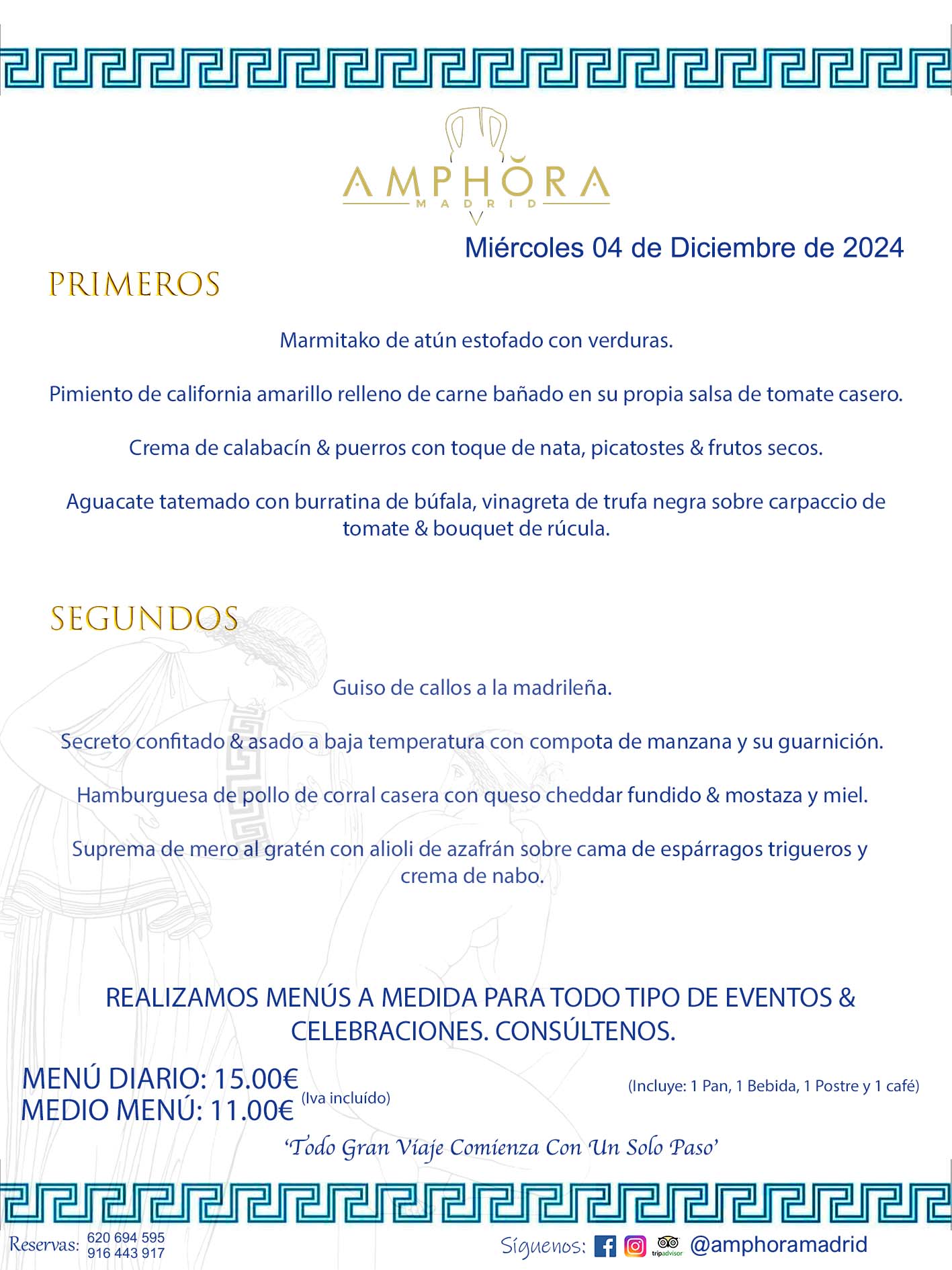 MENÚS DEL DÍA ALCORCÓN MENÚ DEL MIÉRCOLES 4 DE DICIEMBRE DE 2024 MENÚS DIARIOS MEJORES MENÚS RESTAURANTES ALCORCÓN RESTAURANTE AMPHORA TERRAZA EN ALCORCÓN (DISPONEMOS DE UNA GRAN TERRAZA) Av. Leganés, 54 28923 · Alcorcón · Madrid · España. 91 644 39 17 620 694 595 También realizamos menús especiales a medida personalizados a grupos para todo tipo de eventos, como celebraciones, comidas o cenas de empresas, bautizos, bodas, cumpleaños, cenas o comidas de navidad 2023 2024, etc. Consúltenos o visite nuestras excelentes y amplias instalaciones y les prepararemos el menú más ajustado a sus necesidades y presupuesto. #RestaurantesEventos #RestaurantesMenúsCelebraciones #RestaurantesSalonesBodasBautizosComuniones #MenúsEspecialesparaEventosAlcorcón #MenúsCelebracionesAlcorcón #RestaurantesSalonesMenúsEspecialesGrupos #RestaurantesMenúsCumpleaños #ComidasCenasEmpresasAlcorcón #MenúsparaCenasComidasEventosEmpresasMadrid #MejoresTerrazasMadrid #MejorTerrazaAlcorcónMadrid #PresupuestosMenúsBodasComunionesBautizosAlcorcón #RestaurantesSecretosconEncantoMadrid #RestaurantesMenúsCenasComidasGruposEmpresasNavidadesAlcorcon #SalonesComidasCenasEmpresasAlcorcón #MenúsEventos #MenúsBodas #MenúsComuniones #MenúsCumpleaños #MenúsBautizos #MenúsEventosAlcorcón #MenúsBodasAlcorcón #MenúsComunionesAlcorcón #MenúsCumpleañosAlcorcón #MenúsBautizosAlcorcón #MenúsNavidadAlcorcón #MenúsComidasNavidad #MenúsCenasNavidad #SalonesEventosAlcorcón RESTAURANTES ALCORCÓN CELEBRACIONES EVENTOS CUMPLEAÑOS BODAS COMUNIONES BAUTIZOS, MENÚS ESPECIALES A MEDIDA PARA REUNIONES FAMILIARES EVENTOS CELEBRACIONES BODAS COMUNIONES BAUTIZOS EN ALCORCÓN, RESTAURANTES SALONES GRUPOS COMIDAS CENAS EN ALCORCÓN, RESTAURANTES COMIDAS CENAS EMPRESA ALCORCÓN MADRID, MEJORES TERRAZAS ALCORCÓN, MEJOR TERRAZA ALCORCÓN, RESTAURANTES SECRETOS CON ENCANTO EN MADRID, RESTAURANTES MENUS GRUPOS ESPECIALES COMIDAS CENAS EMPRESAS NAVIDADES ALCORCÓN, CONSÚLTE NUESTROS MENÚS A MEDIDA PARA EVENTOS - REALIZAMOS MENÚS A MEDIDA PARA BODAS, COMUNIONES, BAUTIZOS, CUMPLEAÑOS, CENAS COMIDAS DE EMPRESAS, ETC - NUESTRO RESTAURANTE DIPONE DE UNA EXTRAORDINARIA TERRAZA PARA TODO TIPO DE EVENTOS - NUESTROS SALONES INTERIORES SE ADAPTAN A TODO DE EVENTOS, YA SEAN PARTICULARES COMO DE EMPRESAS - RESTAURANTE PREPARADO PARA TODO TIPO DE EVENTOS DE CLIENTES DE LA ZONA SUR SUROESTE DE MADRID COMO ALCORCÓN MÓSTOLES FUENLABRADA VILLAVICIOSA DE ODÓN POZUELO DE ALARCÓN GETAFE LAS ROZAS MAJADAHONDA - UNO DE LOS MEJORES RESTAURANTES DE MADRID PARA COMER O CENAR A LA CARTA O CON NUESTROS MENÚS - CELEBRE CON NOSOTROS SUS REUNIONES FAMILIARES CUMPLEAÑOS BAUTIZOS COMUNIONES BODAS PRESENTACIONES ETC. PUES SERÁN UN ÉXITO - MEJORES RESTAURANTES SALONES CELEBRACIONES EN ALCORCÓN -RESTAURANTES MENUS GRUPOS COMIDAS CENAS REUNIONES EMPRESAS NAVIDADES 2024 ALCORCÓN ZONA SUR MADRID.MENÚS DEL DÍA ALCORCÓN DIARIOS MEJORES MENÚS RESTAURANTES ALCORCÓN RESTAURANTE AMPHORA TERRAZA EN ALCORCÓN (DISPONEMOS DE UNA GRAN TERRAZA)
