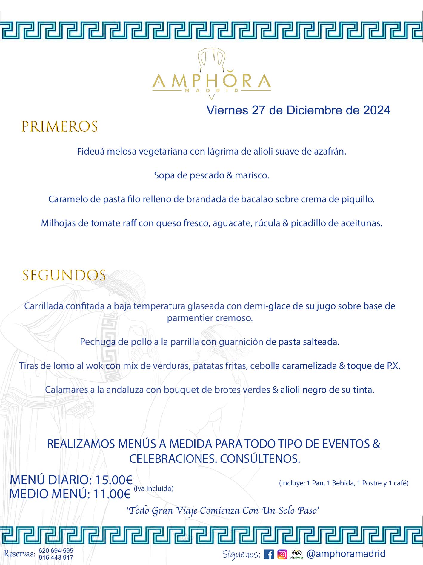 MENÚS DEL DÍA ALCORCÓN MENÚ DEL VIERNES 27 DE DICIEMBRE DE 2024 MENÚS DIARIOS MEJORES MENÚS RESTAURANTES ALCORCÓN RESTAURANTE AMPHORA TERRAZA EN ALCORCÓN (DISPONEMOS DE UNA GRAN TERRAZA) Av. Leganés, 54 28923 · Alcorcón · Madrid · España. 91 644 39 17 620 694 595 También realizamos menús especiales a medida personalizados a grupos para todo tipo de eventos, como celebraciones, comidas o cenas de empresas, bautizos, bodas, cumpleaños, cenas o comidas de navidad 2023 2024, etc. Consúltenos o visite nuestras excelentes y amplias instalaciones y les prepararemos el menú más ajustado a sus necesidades y presupuesto. #RestaurantesEventos #RestaurantesMenúsCelebraciones #RestaurantesSalonesBodasBautizosComuniones #MenúsEspecialesparaEventosAlcorcón #MenúsCelebracionesAlcorcón #RestaurantesSalonesMenúsEspecialesGrupos #RestaurantesMenúsCumpleaños #ComidasCenasEmpresasAlcorcón #MenúsparaCenasComidasEventosEmpresasMadrid #MejoresTerrazasMadrid #MejorTerrazaAlcorcónMadrid #PresupuestosMenúsBodasComunionesBautizosAlcorcón #RestaurantesSecretosconEncantoMadrid #RestaurantesMenúsCenasComidasGruposEmpresasNavidadesAlcorcon #SalonesComidasCenasEmpresasAlcorcón #MenúsEventos #MenúsBodas #MenúsComuniones #MenúsCumpleaños #MenúsBautizos #MenúsEventosAlcorcón #MenúsBodasAlcorcón #MenúsComunionesAlcorcón #MenúsCumpleañosAlcorcón #MenúsBautizosAlcorcón #MenúsNavidadAlcorcón #MenúsComidasNavidad #MenúsCenasNavidad #SalonesEventosAlcorcón RESTAURANTES ALCORCÓN CELEBRACIONES EVENTOS CUMPLEAÑOS BODAS COMUNIONES BAUTIZOS, MENÚS ESPECIALES A MEDIDA PARA REUNIONES FAMILIARES EVENTOS CELEBRACIONES BODAS COMUNIONES BAUTIZOS EN ALCORCÓN, RESTAURANTES SALONES GRUPOS COMIDAS CENAS EN ALCORCÓN, RESTAURANTES COMIDAS CENAS EMPRESA ALCORCÓN MADRID, MEJORES TERRAZAS ALCORCÓN, MEJOR TERRAZA ALCORCÓN, RESTAURANTES SECRETOS CON ENCANTO EN MADRID, RESTAURANTES MENUS GRUPOS ESPECIALES COMIDAS CENAS EMPRESAS NAVIDADES ALCORCÓN, CONSÚLTE NUESTROS MENÚS A MEDIDA PARA EVENTOS - REALIZAMOS MENÚS A MEDIDA PARA BODAS, COMUNIONES, BAUTIZOS, CUMPLEAÑOS, CENAS COMIDAS DE EMPRESAS, ETC - NUESTRO RESTAURANTE DIPONE DE UNA EXTRAORDINARIA TERRAZA PARA TODO TIPO DE EVENTOS - NUESTROS SALONES INTERIORES SE ADAPTAN A TODO DE EVENTOS, YA SEAN PARTICULARES COMO DE EMPRESAS - RESTAURANTE PREPARADO PARA TODO TIPO DE EVENTOS DE CLIENTES DE LA ZONA SUR SUROESTE DE MADRID COMO ALCORCÓN MÓSTOLES FUENLABRADA VILLAVICIOSA DE ODÓN POZUELO DE ALARCÓN GETAFE LAS ROZAS MAJADAHONDA - UNO DE LOS MEJORES RESTAURANTES DE MADRID PARA COMER O CENAR A LA CARTA O CON NUESTROS MENÚS - CELEBRE CON NOSOTROS SUS REUNIONES FAMILIARES CUMPLEAÑOS BAUTIZOS COMUNIONES BODAS PRESENTACIONES ETC. PUES SERÁN UN ÉXITO - MEJORES RESTAURANTES SALONES CELEBRACIONES EN ALCORCÓN -RESTAURANTES MENUS GRUPOS COMIDAS CENAS REUNIONES EMPRESAS NAVIDADES 2024 ALCORCÓN ZONA SUR MADRID.MENÚS DEL DÍA ALCORCÓN DIARIOS MEJORES MENÚS RESTAURANTES ALCORCÓN RESTAURANTE AMPHORA TERRAZA EN ALCORCÓN (DISPONEMOS DE UNA GRAN TERRAZA)