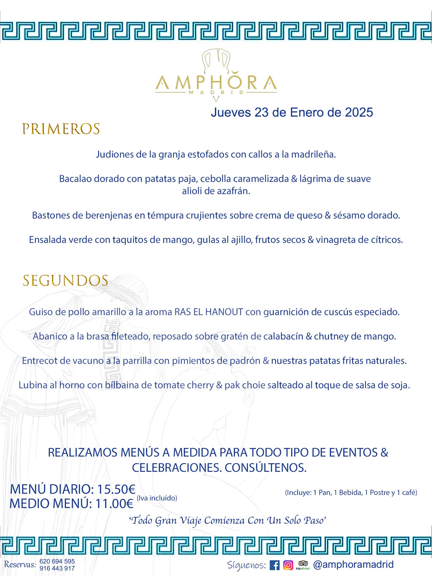 MENÚS DEL DÍA ALCORCÓN MENÚ DEL JUEVES 23 DE ENERO DE DE 2025 MENÚS DIARIOS MEJORES MENÚS RESTAURANTES ALCORCÓN RESTAURANTE AMPHORA TERRAZA EN ALCORCÓN (DISPONEMOS DE UNA GRAN TERRAZA) Av. Leganés, 54 28923 · Alcorcón · Madrid · España. 91 644 39 17 620 694 595 También realizamos menús especiales a medida personalizados a grupos para todo tipo de eventos, como celebraciones, comidas o cenas de empresas, bautizos, bodas, cumpleaños, cenas o comidas de navidad 2023 2024, etc. Consúltenos o visite nuestras excelentes y amplias instalaciones y les prepararemos el menú más ajustado a sus necesidades y presupuesto. #RestaurantesEventos #RestaurantesMenúsCelebraciones #RestaurantesSalonesBodasBautizosComuniones #MenúsEspecialesparaEventosAlcorcón #MenúsCelebracionesAlcorcón #RestaurantesSalonesMenúsEspecialesGrupos #RestaurantesMenúsCumpleaños #ComidasCenasEmpresasAlcorcón #MenúsparaCenasComidasEventosEmpresasMadrid #MejoresTerrazasMadrid #MejorTerrazaAlcorcónMadrid #PresupuestosMenúsBodasComunionesBautizosAlcorcón #RestaurantesSecretosconEncantoMadrid #RestaurantesMenúsCenasComidasGruposEmpresasNavidadesAlcorcon #SalonesComidasCenasEmpresasAlcorcón #MenúsEventos #MenúsBodas #MenúsComuniones #MenúsCumpleaños #MenúsBautizos #MenúsEventosAlcorcón #MenúsBodasAlcorcón #MenúsComunionesAlcorcón #MenúsCumpleañosAlcorcón #MenúsBautizosAlcorcón #MenúsNavidadAlcorcón #MenúsComidasNavidad #MenúsCenasNavidad #SalonesEventosAlcorcón RESTAURANTES ALCORCÓN CELEBRACIONES EVENTOS CUMPLEAÑOS BODAS COMUNIONES BAUTIZOS, MENÚS ESPECIALES A MEDIDA PARA REUNIONES FAMILIARES EVENTOS CELEBRACIONES BODAS COMUNIONES BAUTIZOS EN ALCORCÓN, RESTAURANTES SALONES GRUPOS COMIDAS CENAS EN ALCORCÓN, RESTAURANTES COMIDAS CENAS EMPRESA ALCORCÓN MADRID, MEJORES TERRAZAS ALCORCÓN, MEJOR TERRAZA ALCORCÓN, RESTAURANTES SECRETOS CON ENCANTO EN MADRID, RESTAURANTES MENUS GRUPOS ESPECIALES COMIDAS CENAS EMPRESAS NAVIDADES ALCORCÓN, CONSÚLTE NUESTROS MENÚS A MEDIDA PARA EVENTOS - REALIZAMOS MENÚS A MEDIDA PARA BODAS, COMUNIONES, BAUTIZOS, CUMPLEAÑOS, CENAS COMIDAS DE EMPRESAS, ETC - NUESTRO RESTAURANTE DIPONE DE UNA EXTRAORDINARIA TERRAZA PARA TODO TIPO DE EVENTOS - NUESTROS SALONES INTERIORES SE ADAPTAN A TODO DE EVENTOS, YA SEAN PARTICULARES COMO DE EMPRESAS - RESTAURANTE PREPARADO PARA TODO TIPO DE EVENTOS DE CLIENTES DE LA ZONA SUR SUROESTE DE MADRID COMO ALCORCÓN MÓSTOLES FUENLABRADA VILLAVICIOSA DE ODÓN POZUELO DE ALARCÓN GETAFE LAS ROZAS MAJADAHONDA - UNO DE LOS MEJORES RESTAURANTES DE MADRID PARA COMER O CENAR A LA CARTA O CON NUESTROS MENÚS - CELEBRE CON NOSOTROS SUS REUNIONES FAMILIARES CUMPLEAÑOS BAUTIZOS COMUNIONES BODAS PRESENTACIONES ETC. PUES SERÁN UN ÉXITO - MEJORES RESTAURANTES SALONES CELEBRACIONES EN ALCORCÓN -RESTAURANTES MENUS GRUPOS COMIDAS CENAS REUNIONES EMPRESAS NAVIDADES 2024 ALCORCÓN ZONA SUR MADRID.MENÚS DEL DÍA ALCORCÓN DIARIOS MEJORES MENÚS RESTAURANTES ALCORCÓN RESTAURANTE AMPHORA TERRAZA EN ALCORCÓN (DISPONEMOS DE UNA GRAN TERRAZA)