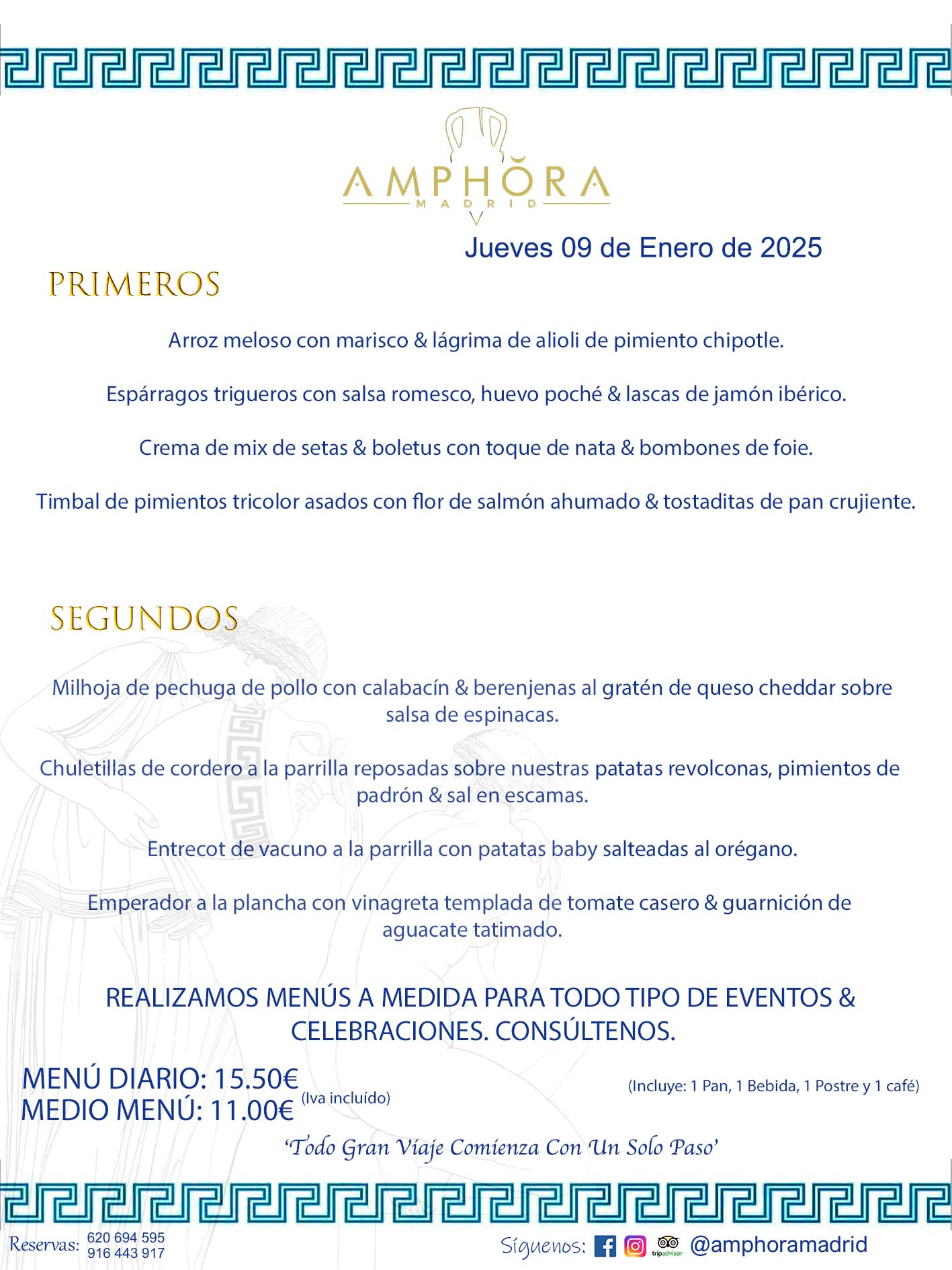 MENÚS DEL DÍA ALCORCÓN MENÚ DEL JUEVES 9 DE ENERO DE DE 2025 MENÚS DIARIOS MEJORES MENÚS RESTAURANTES ALCORCÓN RESTAURANTE AMPHORA TERRAZA EN ALCORCÓN (DISPONEMOS DE UNA GRAN TERRAZA) Av. Leganés, 54 28923 · Alcorcón · Madrid · España. 91 644 39 17 620 694 595 También realizamos menús especiales a medida personalizados a grupos para todo tipo de eventos, como celebraciones, comidas o cenas de empresas, bautizos, bodas, cumpleaños, cenas o comidas de navidad 2023 2024, etc. Consúltenos o visite nuestras excelentes y amplias instalaciones y les prepararemos el menú más ajustado a sus necesidades y presupuesto. #RestaurantesEventos #RestaurantesMenúsCelebraciones #RestaurantesSalonesBodasBautizosComuniones #MenúsEspecialesparaEventosAlcorcón #MenúsCelebracionesAlcorcón #RestaurantesSalonesMenúsEspecialesGrupos #RestaurantesMenúsCumpleaños #ComidasCenasEmpresasAlcorcón #MenúsparaCenasComidasEventosEmpresasMadrid #MejoresTerrazasMadrid #MejorTerrazaAlcorcónMadrid #PresupuestosMenúsBodasComunionesBautizosAlcorcón #RestaurantesSecretosconEncantoMadrid #RestaurantesMenúsCenasComidasGruposEmpresasNavidadesAlcorcon #SalonesComidasCenasEmpresasAlcorcón #MenúsEventos #MenúsBodas #MenúsComuniones #MenúsCumpleaños #MenúsBautizos #MenúsEventosAlcorcón #MenúsBodasAlcorcón #MenúsComunionesAlcorcón #MenúsCumpleañosAlcorcón #MenúsBautizosAlcorcón #MenúsNavidadAlcorcón #MenúsComidasNavidad #MenúsCenasNavidad #SalonesEventosAlcorcón RESTAURANTES ALCORCÓN CELEBRACIONES EVENTOS CUMPLEAÑOS BODAS COMUNIONES BAUTIZOS, MENÚS ESPECIALES A MEDIDA PARA REUNIONES FAMILIARES EVENTOS CELEBRACIONES BODAS COMUNIONES BAUTIZOS EN ALCORCÓN, RESTAURANTES SALONES GRUPOS COMIDAS CENAS EN ALCORCÓN, RESTAURANTES COMIDAS CENAS EMPRESA ALCORCÓN MADRID, MEJORES TERRAZAS ALCORCÓN, MEJOR TERRAZA ALCORCÓN, RESTAURANTES SECRETOS CON ENCANTO EN MADRID, RESTAURANTES MENUS GRUPOS ESPECIALES COMIDAS CENAS EMPRESAS NAVIDADES ALCORCÓN, CONSÚLTE NUESTROS MENÚS A MEDIDA PARA EVENTOS - REALIZAMOS MENÚS A MEDIDA PARA BODAS, COMUNIONES, BAUTIZOS, CUMPLEAÑOS, CENAS COMIDAS DE EMPRESAS, ETC - NUESTRO RESTAURANTE DIPONE DE UNA EXTRAORDINARIA TERRAZA PARA TODO TIPO DE EVENTOS - NUESTROS SALONES INTERIORES SE ADAPTAN A TODO DE EVENTOS, YA SEAN PARTICULARES COMO DE EMPRESAS - RESTAURANTE PREPARADO PARA TODO TIPO DE EVENTOS DE CLIENTES DE LA ZONA SUR SUROESTE DE MADRID COMO ALCORCÓN MÓSTOLES FUENLABRADA VILLAVICIOSA DE ODÓN POZUELO DE ALARCÓN GETAFE LAS ROZAS MAJADAHONDA - UNO DE LOS MEJORES RESTAURANTES DE MADRID PARA COMER O CENAR A LA CARTA O CON NUESTROS MENÚS - CELEBRE CON NOSOTROS SUS REUNIONES FAMILIARES CUMPLEAÑOS BAUTIZOS COMUNIONES BODAS PRESENTACIONES ETC. PUES SERÁN UN ÉXITO - MEJORES RESTAURANTES SALONES CELEBRACIONES EN ALCORCÓN -RESTAURANTES MENUS GRUPOS COMIDAS CENAS REUNIONES EMPRESAS NAVIDADES 2024 ALCORCÓN ZONA SUR MADRID.MENÚS DEL DÍA ALCORCÓN DIARIOS MEJORES MENÚS RESTAURANTES ALCORCÓN RESTAURANTE AMPHORA TERRAZA EN ALCORCÓN (DISPONEMOS DE UNA GRAN TERRAZA)
