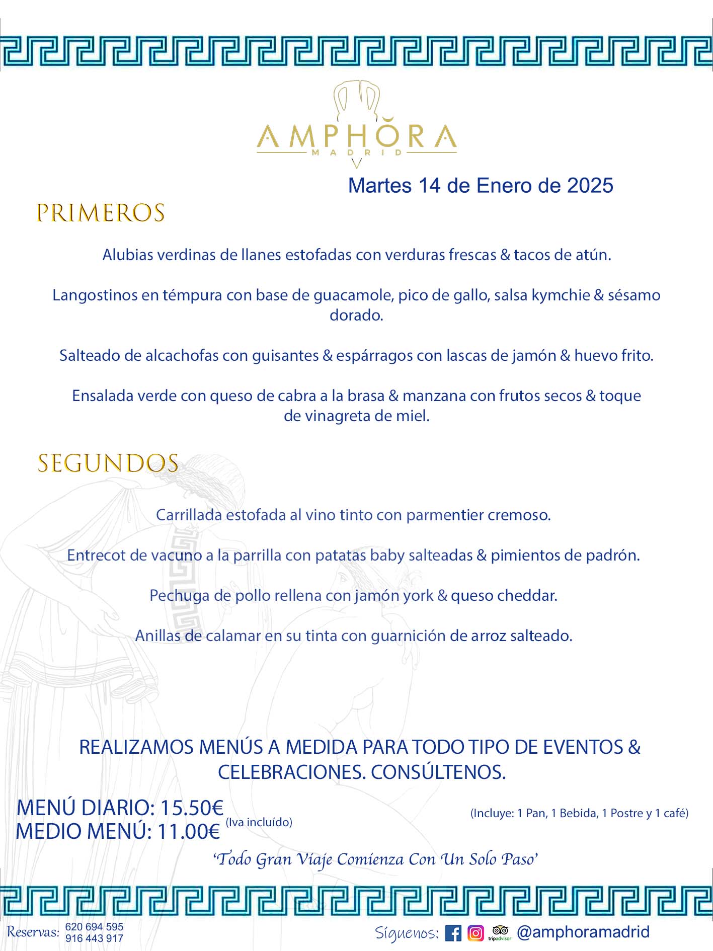 MENÚS DEL DÍA ALCORCÓN MENÚ DEL MARTES 14 DE ENERO DE 2025 MENÚS DIARIOS MEJORES MENÚS RESTAURANTES ALCORCÓN RESTAURANTE AMPHORA TERRAZA EN ALCORCÓN (DISPONEMOS DE UNA GRAN TERRAZA) Av. Leganés, 54 28923 · Alcorcón · Madrid · España. 91 644 39 17 620 694 595 También realizamos menús especiales a medida personalizados a grupos para todo tipo de eventos, como celebraciones, comidas o cenas de empresas, bautizos, bodas, cumpleaños, cenas o comidas de navidad 2023 2024, etc. Consúltenos o visite nuestras excelentes y amplias instalaciones y les prepararemos el menú más ajustado a sus necesidades y presupuesto. #RestaurantesEventos #RestaurantesMenúsCelebraciones #RestaurantesSalonesBodasBautizosComuniones #MenúsEspecialesparaEventosAlcorcón #MenúsCelebracionesAlcorcón #RestaurantesSalonesMenúsEspecialesGrupos #RestaurantesMenúsCumpleaños #ComidasCenasEmpresasAlcorcón #MenúsparaCenasComidasEventosEmpresasMadrid #MejoresTerrazasMadrid #MejorTerrazaAlcorcónMadrid #PresupuestosMenúsBodasComunionesBautizosAlcorcón #RestaurantesSecretosconEncantoMadrid #RestaurantesMenúsCenasComidasGruposEmpresasNavidadesAlcorcon #SalonesComidasCenasEmpresasAlcorcón #MenúsEventos #MenúsBodas #MenúsComuniones #MenúsCumpleaños #MenúsBautizos #MenúsEventosAlcorcón #MenúsBodasAlcorcón #MenúsComunionesAlcorcón #MenúsCumpleañosAlcorcón #MenúsBautizosAlcorcón #MenúsNavidadAlcorcón #MenúsComidasNavidad #MenúsCenasNavidad #SalonesEventosAlcorcón RESTAURANTES ALCORCÓN CELEBRACIONES EVENTOS CUMPLEAÑOS BODAS COMUNIONES BAUTIZOS, MENÚS ESPECIALES A MEDIDA PARA REUNIONES FAMILIARES EVENTOS CELEBRACIONES BODAS COMUNIONES BAUTIZOS EN ALCORCÓN, RESTAURANTES SALONES GRUPOS COMIDAS CENAS EN ALCORCÓN, RESTAURANTES COMIDAS CENAS EMPRESA ALCORCÓN MADRID, MEJORES TERRAZAS ALCORCÓN, MEJOR TERRAZA ALCORCÓN, RESTAURANTES SECRETOS CON ENCANTO EN MADRID, RESTAURANTES MENUS GRUPOS ESPECIALES COMIDAS CENAS EMPRESAS NAVIDADES ALCORCÓN, CONSÚLTE NUESTROS MENÚS A MEDIDA PARA EVENTOS - REALIZAMOS MENÚS A MEDIDA PARA BODAS, COMUNIONES, BAUTIZOS, CUMPLEAÑOS, CENAS COMIDAS DE EMPRESAS, ETC - NUESTRO RESTAURANTE DIPONE DE UNA EXTRAORDINARIA TERRAZA PARA TODO TIPO DE EVENTOS - NUESTROS SALONES INTERIORES SE ADAPTAN A TODO DE EVENTOS, YA SEAN PARTICULARES COMO DE EMPRESAS - RESTAURANTE PREPARADO PARA TODO TIPO DE EVENTOS DE CLIENTES DE LA ZONA SUR SUROESTE DE MADRID COMO ALCORCÓN MÓSTOLES FUENLABRADA VILLAVICIOSA DE ODÓN POZUELO DE ALARCÓN GETAFE LAS ROZAS MAJADAHONDA - UNO DE LOS MEJORES RESTAURANTES DE MADRID PARA COMER O CENAR A LA CARTA O CON NUESTROS MENÚS - CELEBRE CON NOSOTROS SUS REUNIONES FAMILIARES CUMPLEAÑOS BAUTIZOS COMUNIONES BODAS PRESENTACIONES ETC. PUES SERÁN UN ÉXITO - MEJORES RESTAURANTES SALONES CELEBRACIONES EN ALCORCÓN -RESTAURANTES MENUS GRUPOS COMIDAS CENAS REUNIONES EMPRESAS NAVIDADES 2024 ALCORCÓN ZONA SUR MADRID.MENÚS DEL DÍA ALCORCÓN DIARIOS MEJORES MENÚS RESTAURANTES ALCORCÓN RESTAURANTE AMPHORA TERRAZA EN ALCORCÓN (DISPONEMOS DE UNA GRAN TERRAZA)