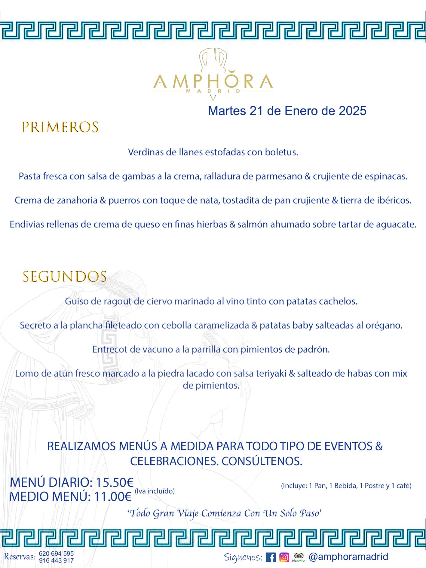 MENÚS DEL DÍA ALCORCÓN MENÚ DEL MARTES 21 DE ENERO DE DE 2025 MENÚS DIARIOS MEJORES MENÚS RESTAURANTES ALCORCÓN RESTAURANTE AMPHORA TERRAZA EN ALCORCÓN (DISPONEMOS DE UNA GRAN TERRAZA) Av. Leganés, 54 28923 · Alcorcón · Madrid · España. 91 644 39 17 620 694 595 También realizamos menús especiales a medida personalizados a grupos para todo tipo de eventos, como celebraciones, comidas o cenas de empresas, bautizos, bodas, cumpleaños, cenas o comidas de navidad 2023 2024, etc. Consúltenos o visite nuestras excelentes y amplias instalaciones y les prepararemos el menú más ajustado a sus necesidades y presupuesto. #RestaurantesEventos #RestaurantesMenúsCelebraciones #RestaurantesSalonesBodasBautizosComuniones #MenúsEspecialesparaEventosAlcorcón #MenúsCelebracionesAlcorcón #RestaurantesSalonesMenúsEspecialesGrupos #RestaurantesMenúsCumpleaños #ComidasCenasEmpresasAlcorcón #MenúsparaCenasComidasEventosEmpresasMadrid #MejoresTerrazasMadrid #MejorTerrazaAlcorcónMadrid #PresupuestosMenúsBodasComunionesBautizosAlcorcón #RestaurantesSecretosconEncantoMadrid #RestaurantesMenúsCenasComidasGruposEmpresasNavidadesAlcorcon #SalonesComidasCenasEmpresasAlcorcón #MenúsEventos #MenúsBodas #MenúsComuniones #MenúsCumpleaños #MenúsBautizos #MenúsEventosAlcorcón #MenúsBodasAlcorcón #MenúsComunionesAlcorcón #MenúsCumpleañosAlcorcón #MenúsBautizosAlcorcón #MenúsNavidadAlcorcón #MenúsComidasNavidad #MenúsCenasNavidad #SalonesEventosAlcorcón RESTAURANTES ALCORCÓN CELEBRACIONES EVENTOS CUMPLEAÑOS BODAS COMUNIONES BAUTIZOS, MENÚS ESPECIALES A MEDIDA PARA REUNIONES FAMILIARES EVENTOS CELEBRACIONES BODAS COMUNIONES BAUTIZOS EN ALCORCÓN, RESTAURANTES SALONES GRUPOS COMIDAS CENAS EN ALCORCÓN, RESTAURANTES COMIDAS CENAS EMPRESA ALCORCÓN MADRID, MEJORES TERRAZAS ALCORCÓN, MEJOR TERRAZA ALCORCÓN, RESTAURANTES SECRETOS CON ENCANTO EN MADRID, RESTAURANTES MENUS GRUPOS ESPECIALES COMIDAS CENAS EMPRESAS NAVIDADES ALCORCÓN, CONSÚLTE NUESTROS MENÚS A MEDIDA PARA EVENTOS - REALIZAMOS MENÚS A MEDIDA PARA BODAS, COMUNIONES, BAUTIZOS, CUMPLEAÑOS, CENAS COMIDAS DE EMPRESAS, ETC - NUESTRO RESTAURANTE DIPONE DE UNA EXTRAORDINARIA TERRAZA PARA TODO TIPO DE EVENTOS - NUESTROS SALONES INTERIORES SE ADAPTAN A TODO DE EVENTOS, YA SEAN PARTICULARES COMO DE EMPRESAS - RESTAURANTE PREPARADO PARA TODO TIPO DE EVENTOS DE CLIENTES DE LA ZONA SUR SUROESTE DE MADRID COMO ALCORCÓN MÓSTOLES FUENLABRADA VILLAVICIOSA DE ODÓN POZUELO DE ALARCÓN GETAFE LAS ROZAS MAJADAHONDA - UNO DE LOS MEJORES RESTAURANTES DE MADRID PARA COMER O CENAR A LA CARTA O CON NUESTROS MENÚS - CELEBRE CON NOSOTROS SUS REUNIONES FAMILIARES CUMPLEAÑOS BAUTIZOS COMUNIONES BODAS PRESENTACIONES ETC. PUES SERÁN UN ÉXITO - MEJORES RESTAURANTES SALONES CELEBRACIONES EN ALCORCÓN -RESTAURANTES MENUS GRUPOS COMIDAS CENAS REUNIONES EMPRESAS NAVIDADES 2024 ALCORCÓN ZONA SUR MADRID.MENÚS DEL DÍA ALCORCÓN DIARIOS MEJORES MENÚS RESTAURANTES ALCORCÓN RESTAURANTE AMPHORA TERRAZA EN ALCORCÓN (DISPONEMOS DE UNA GRAN TERRAZA)
