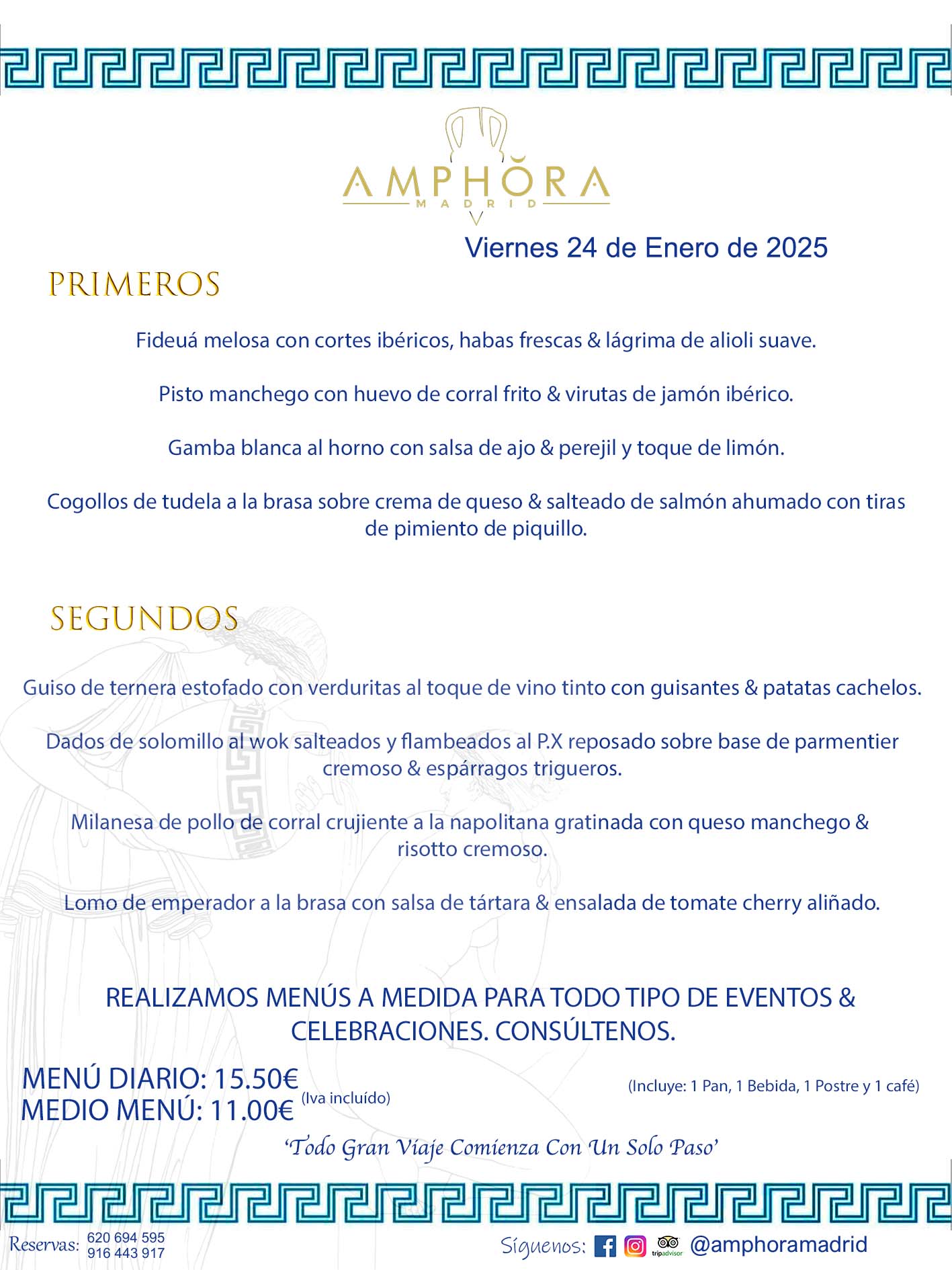 MENÚS DEL DÍA ALCORCÓN MENÚ DEL VIERNES 24 DE ENERO DE 2025 MENÚS DIARIOS MEJORES MENÚS RESTAURANTES ALCORCÓN RESTAURANTE AMPHORA TERRAZA EN ALCORCÓN (DISPONEMOS DE UNA GRAN TERRAZA) Av. Leganés, 54 28923 · Alcorcón · Madrid · España. 91 644 39 17 620 694 595 También realizamos menús especiales a medida personalizados a grupos para todo tipo de eventos, como celebraciones, comidas o cenas de empresas, bautizos, bodas, cumpleaños, cenas o comidas de navidad 2023 2024, etc. Consúltenos o visite nuestras excelentes y amplias instalaciones y les prepararemos el menú más ajustado a sus necesidades y presupuesto. #RestaurantesEventos #RestaurantesMenúsCelebraciones #RestaurantesSalonesBodasBautizosComuniones #MenúsEspecialesparaEventosAlcorcón #MenúsCelebracionesAlcorcón #RestaurantesSalonesMenúsEspecialesGrupos #RestaurantesMenúsCumpleaños #ComidasCenasEmpresasAlcorcón #MenúsparaCenasComidasEventosEmpresasMadrid #MejoresTerrazasMadrid #MejorTerrazaAlcorcónMadrid #PresupuestosMenúsBodasComunionesBautizosAlcorcón #RestaurantesSecretosconEncantoMadrid #RestaurantesMenúsCenasComidasGruposEmpresasNavidadesAlcorcon #SalonesComidasCenasEmpresasAlcorcón #MenúsEventos #MenúsBodas #MenúsComuniones #MenúsCumpleaños #MenúsBautizos #MenúsEventosAlcorcón #MenúsBodasAlcorcón #MenúsComunionesAlcorcón #MenúsCumpleañosAlcorcón #MenúsBautizosAlcorcón #MenúsNavidadAlcorcón #MenúsComidasNavidad #MenúsCenasNavidad #SalonesEventosAlcorcón RESTAURANTES ALCORCÓN CELEBRACIONES EVENTOS CUMPLEAÑOS BODAS COMUNIONES BAUTIZOS, MENÚS ESPECIALES A MEDIDA PARA REUNIONES FAMILIARES EVENTOS CELEBRACIONES BODAS COMUNIONES BAUTIZOS EN ALCORCÓN, RESTAURANTES SALONES GRUPOS COMIDAS CENAS EN ALCORCÓN, RESTAURANTES COMIDAS CENAS EMPRESA ALCORCÓN MADRID, MEJORES TERRAZAS ALCORCÓN, MEJOR TERRAZA ALCORCÓN, RESTAURANTES SECRETOS CON ENCANTO EN MADRID, RESTAURANTES MENUS GRUPOS ESPECIALES COMIDAS CENAS EMPRESAS NAVIDADES ALCORCÓN, CONSÚLTE NUESTROS MENÚS A MEDIDA PARA EVENTOS - REALIZAMOS MENÚS A MEDIDA PARA BODAS, COMUNIONES, BAUTIZOS, CUMPLEAÑOS, CENAS COMIDAS DE EMPRESAS, ETC - NUESTRO RESTAURANTE DIPONE DE UNA EXTRAORDINARIA TERRAZA PARA TODO TIPO DE EVENTOS - NUESTROS SALONES INTERIORES SE ADAPTAN A TODO DE EVENTOS, YA SEAN PARTICULARES COMO DE EMPRESAS - RESTAURANTE PREPARADO PARA TODO TIPO DE EVENTOS DE CLIENTES DE LA ZONA SUR SUROESTE DE MADRID COMO ALCORCÓN MÓSTOLES FUENLABRADA VILLAVICIOSA DE ODÓN POZUELO DE ALARCÓN GETAFE LAS ROZAS MAJADAHONDA - UNO DE LOS MEJORES RESTAURANTES DE MADRID PARA COMER O CENAR A LA CARTA O CON NUESTROS MENÚS - CELEBRE CON NOSOTROS SUS REUNIONES FAMILIARES CUMPLEAÑOS BAUTIZOS COMUNIONES BODAS PRESENTACIONES ETC. PUES SERÁN UN ÉXITO - MEJORES RESTAURANTES SALONES CELEBRACIONES EN ALCORCÓN -RESTAURANTES MENUS GRUPOS COMIDAS CENAS REUNIONES EMPRESAS NAVIDADES 2024 ALCORCÓN ZONA SUR MADRID.MENÚS DEL DÍA ALCORCÓN DIARIOS MEJORES MENÚS RESTAURANTES ALCORCÓN RESTAURANTE AMPHORA TERRAZA EN ALCORCÓN (DISPONEMOS DE UNA GRAN TERRAZA)