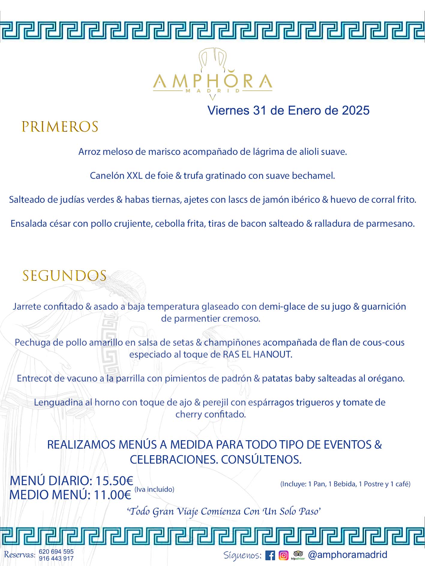 MENÚS DEL DÍA ALCORCÓN MENÚ DEL VIERNES 31 DE ENERO DE 2025 MENÚS DIARIOS MEJORES MENÚS RESTAURANTES ALCORCÓN RESTAURANTE AMPHORA TERRAZA EN ALCORCÓN (DISPONEMOS DE UNA GRAN TERRAZA) Av. Leganés, 54 28923 · Alcorcón · Madrid · España. 91 644 39 17 620 694 595 También realizamos menús especiales a medida personalizados a grupos para todo tipo de eventos, como celebraciones, comidas o cenas de empresas, bautizos, bodas, cumpleaños, cenas o comidas de navidad 2023 2024, etc. Consúltenos o visite nuestras excelentes y amplias instalaciones y les prepararemos el menú más ajustado a sus necesidades y presupuesto. #RestaurantesEventos #RestaurantesMenúsCelebraciones #RestaurantesSalonesBodasBautizosComuniones #MenúsEspecialesparaEventosAlcorcón #MenúsCelebracionesAlcorcón #RestaurantesSalonesMenúsEspecialesGrupos #RestaurantesMenúsCumpleaños #ComidasCenasEmpresasAlcorcón #MenúsparaCenasComidasEventosEmpresasMadrid #MejoresTerrazasMadrid #MejorTerrazaAlcorcónMadrid #PresupuestosMenúsBodasComunionesBautizosAlcorcón #RestaurantesSecretosconEncantoMadrid #RestaurantesMenúsCenasComidasGruposEmpresasNavidadesAlcorcon #SalonesComidasCenasEmpresasAlcorcón #MenúsEventos #MenúsBodas #MenúsComuniones #MenúsCumpleaños #MenúsBautizos #MenúsEventosAlcorcón #MenúsBodasAlcorcón #MenúsComunionesAlcorcón #MenúsCumpleañosAlcorcón #MenúsBautizosAlcorcón #MenúsNavidadAlcorcón #MenúsComidasNavidad #MenúsCenasNavidad #SalonesEventosAlcorcón RESTAURANTES ALCORCÓN CELEBRACIONES EVENTOS CUMPLEAÑOS BODAS COMUNIONES BAUTIZOS, MENÚS ESPECIALES A MEDIDA PARA REUNIONES FAMILIARES EVENTOS CELEBRACIONES BODAS COMUNIONES BAUTIZOS EN ALCORCÓN, RESTAURANTES SALONES GRUPOS COMIDAS CENAS EN ALCORCÓN, RESTAURANTES COMIDAS CENAS EMPRESA ALCORCÓN MADRID, MEJORES TERRAZAS ALCORCÓN, MEJOR TERRAZA ALCORCÓN, RESTAURANTES SECRETOS CON ENCANTO EN MADRID, RESTAURANTES MENUS GRUPOS ESPECIALES COMIDAS CENAS EMPRESAS NAVIDADES ALCORCÓN, CONSÚLTE NUESTROS MENÚS A MEDIDA PARA EVENTOS - REALIZAMOS MENÚS A MEDIDA PARA BODAS, COMUNIONES, BAUTIZOS, CUMPLEAÑOS, CENAS COMIDAS DE EMPRESAS, ETC - NUESTRO RESTAURANTE DIPONE DE UNA EXTRAORDINARIA TERRAZA PARA TODO TIPO DE EVENTOS - NUESTROS SALONES INTERIORES SE ADAPTAN A TODO DE EVENTOS, YA SEAN PARTICULARES COMO DE EMPRESAS - RESTAURANTE PREPARADO PARA TODO TIPO DE EVENTOS DE CLIENTES DE LA ZONA SUR SUROESTE DE MADRID COMO ALCORCÓN MÓSTOLES FUENLABRADA VILLAVICIOSA DE ODÓN POZUELO DE ALARCÓN GETAFE LAS ROZAS MAJADAHONDA - UNO DE LOS MEJORES RESTAURANTES DE MADRID PARA COMER O CENAR A LA CARTA O CON NUESTROS MENÚS - CELEBRE CON NOSOTROS SUS REUNIONES FAMILIARES CUMPLEAÑOS BAUTIZOS COMUNIONES BODAS PRESENTACIONES ETC. PUES SERÁN UN ÉXITO - MEJORES RESTAURANTES SALONES CELEBRACIONES EN ALCORCÓN -RESTAURANTES MENUS GRUPOS COMIDAS CENAS REUNIONES EMPRESAS NAVIDADES 2024 ALCORCÓN ZONA SUR MADRID.MENÚS DEL DÍA ALCORCÓN DIARIOS MEJORES MENÚS RESTAURANTES ALCORCÓN RESTAURANTE AMPHORA TERRAZA EN ALCORCÓN (DISPONEMOS DE UNA GRAN TERRAZA)