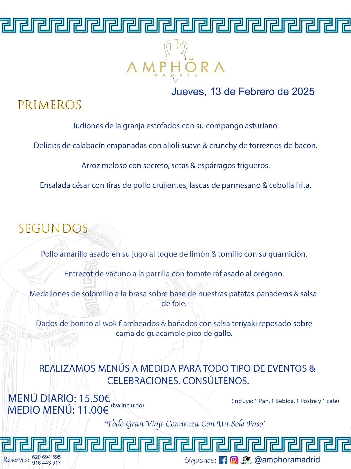 MENÚS DEL DÍA ALCORCÓN MENÚ DEL JUEVES 13 DE FEBRERO DE DE 2025 MENÚS DIARIOS MEJORES MENÚS RESTAURANTES ALCORCÓN RESTAURANTE AMPHORA TERRAZA EN ALCORCÓN (DISPONEMOS DE UNA GRAN TERRAZA) Av. Leganés, 54 28923 · Alcorcón · Madrid · España. 91 644 39 17 620 694 595 También realizamos menús especiales a medida personalizados a grupos para todo tipo de eventos, como celebraciones, comidas o cenas de empresas, bautizos, bodas, cumpleaños, cenas o comidas de navidad 2023 2024, etc. Consúltenos o visite nuestras excelentes y amplias instalaciones y les prepararemos el menú más ajustado a sus necesidades y presupuesto. #RestaurantesEventos #RestaurantesMenúsCelebraciones #RestaurantesSalonesBodasBautizosComuniones #MenúsEspecialesparaEventosAlcorcón #MenúsCelebracionesAlcorcón #RestaurantesSalonesMenúsEspecialesGrupos #RestaurantesMenúsCumpleaños #ComidasCenasEmpresasAlcorcón #MenúsparaCenasComidasEventosEmpresasMadrid #MejoresTerrazasMadrid #MejorTerrazaAlcorcónMadrid #PresupuestosMenúsBodasComunionesBautizosAlcorcón #RestaurantesSecretosconEncantoMadrid #RestaurantesMenúsCenasComidasGruposEmpresasNavidadesAlcorcon #SalonesComidasCenasEmpresasAlcorcón #MenúsEventos #MenúsBodas #MenúsComuniones #MenúsCumpleaños #MenúsBautizos #MenúsEventosAlcorcón #MenúsBodasAlcorcón #MenúsComunionesAlcorcón #MenúsCumpleañosAlcorcón #MenúsBautizosAlcorcón #MenúsNavidadAlcorcón #MenúsComidasNavidad #MenúsCenasNavidad #SalonesEventosAlcorcón RESTAURANTES ALCORCÓN CELEBRACIONES EVENTOS CUMPLEAÑOS BODAS COMUNIONES BAUTIZOS, MENÚS ESPECIALES A MEDIDA PARA REUNIONES FAMILIARES EVENTOS CELEBRACIONES BODAS COMUNIONES BAUTIZOS EN ALCORCÓN, RESTAURANTES SALONES GRUPOS COMIDAS CENAS EN ALCORCÓN, RESTAURANTES COMIDAS CENAS EMPRESA ALCORCÓN MADRID, MEJORES TERRAZAS ALCORCÓN, MEJOR TERRAZA ALCORCÓN, RESTAURANTES SECRETOS CON ENCANTO EN MADRID, RESTAURANTES MENUS GRUPOS ESPECIALES COMIDAS CENAS EMPRESAS NAVIDADES ALCORCÓN, CONSÚLTE NUESTROS MENÚS A MEDIDA PARA EVENTOS - REALIZAMOS MENÚS A MEDIDA PARA BODAS, COMUNIONES, BAUTIZOS, CUMPLEAÑOS, CENAS COMIDAS DE EMPRESAS, ETC - NUESTRO RESTAURANTE DIPONE DE UNA EXTRAORDINARIA TERRAZA PARA TODO TIPO DE EVENTOS - NUESTROS SALONES INTERIORES SE ADAPTAN A TODO DE EVENTOS, YA SEAN PARTICULARES COMO DE EMPRESAS - RESTAURANTE PREPARADO PARA TODO TIPO DE EVENTOS DE CLIENTES DE LA ZONA SUR SUROESTE DE MADRID COMO ALCORCÓN MÓSTOLES FUENLABRADA VILLAVICIOSA DE ODÓN POZUELO DE ALARCÓN GETAFE LAS ROZAS MAJADAHONDA - UNO DE LOS MEJORES RESTAURANTES DE MADRID PARA COMER O CENAR A LA CARTA O CON NUESTROS MENÚS - CELEBRE CON NOSOTROS SUS REUNIONES FAMILIARES CUMPLEAÑOS BAUTIZOS COMUNIONES BODAS PRESENTACIONES ETC. PUES SERÁN UN ÉXITO - MEJORES RESTAURANTES SALONES CELEBRACIONES EN ALCORCÓN -RESTAURANTES MENUS GRUPOS COMIDAS CENAS REUNIONES EMPRESAS NAVIDADES 2024 ALCORCÓN ZONA SUR MADRID.MENÚS DEL DÍA ALCORCÓN DIARIOS MEJORES MENÚS RESTAURANTES ALCORCÓN RESTAURANTE AMPHORA TERRAZA EN ALCORCÓN (DISPONEMOS DE UNA GRAN TERRAZA)