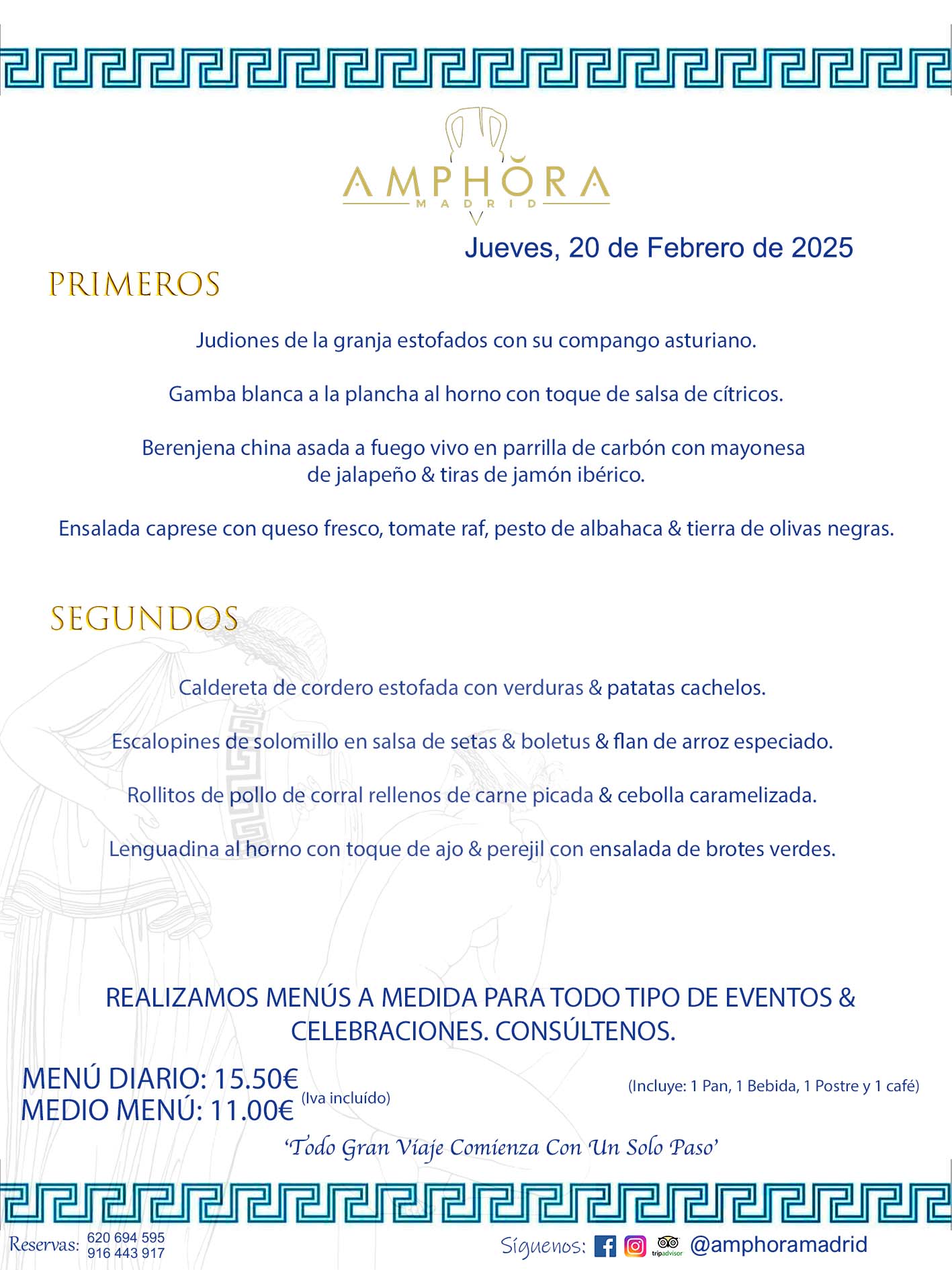 MENÚS DEL DÍA ALCORCÓN MENÚ DEL JUEVES 20 DE FEBRERO DE DE 2025 MENÚS DIARIOS MEJORES MENÚS RESTAURANTES ALCORCÓN RESTAURANTE AMPHORA TERRAZA EN ALCORCÓN (DISPONEMOS DE UNA GRAN TERRAZA) Av. Leganés, 54 28923 · Alcorcón · Madrid · España. 91 644 39 17 620 694 595 También realizamos menús especiales a medida personalizados a grupos para todo tipo de eventos, como celebraciones, comidas o cenas de empresas, bautizos, bodas, cumpleaños, cenas o comidas de navidad 2023 2024, etc. Consúltenos o visite nuestras excelentes y amplias instalaciones y les prepararemos el menú más ajustado a sus necesidades y presupuesto. #RestaurantesEventos #RestaurantesMenúsCelebraciones #RestaurantesSalonesBodasBautizosComuniones #MenúsEspecialesparaEventosAlcorcón #MenúsCelebracionesAlcorcón #RestaurantesSalonesMenúsEspecialesGrupos #RestaurantesMenúsCumpleaños #ComidasCenasEmpresasAlcorcón #MenúsparaCenasComidasEventosEmpresasMadrid #MejoresTerrazasMadrid #MejorTerrazaAlcorcónMadrid #PresupuestosMenúsBodasComunionesBautizosAlcorcón #RestaurantesSecretosconEncantoMadrid #RestaurantesMenúsCenasComidasGruposEmpresasNavidadesAlcorcon #SalonesComidasCenasEmpresasAlcorcón #MenúsEventos #MenúsBodas #MenúsComuniones #MenúsCumpleaños #MenúsBautizos #MenúsEventosAlcorcón #MenúsBodasAlcorcón #MenúsComunionesAlcorcón #MenúsCumpleañosAlcorcón #MenúsBautizosAlcorcón #MenúsNavidadAlcorcón #MenúsComidasNavidad #MenúsCenasNavidad #SalonesEventosAlcorcón RESTAURANTES ALCORCÓN CELEBRACIONES EVENTOS CUMPLEAÑOS BODAS COMUNIONES BAUTIZOS, MENÚS ESPECIALES A MEDIDA PARA REUNIONES FAMILIARES EVENTOS CELEBRACIONES BODAS COMUNIONES BAUTIZOS EN ALCORCÓN, RESTAURANTES SALONES GRUPOS COMIDAS CENAS EN ALCORCÓN, RESTAURANTES COMIDAS CENAS EMPRESA ALCORCÓN MADRID, MEJORES TERRAZAS ALCORCÓN, MEJOR TERRAZA ALCORCÓN, RESTAURANTES SECRETOS CON ENCANTO EN MADRID, RESTAURANTES MENUS GRUPOS ESPECIALES COMIDAS CENAS EMPRESAS NAVIDADES ALCORCÓN, CONSÚLTE NUESTROS MENÚS A MEDIDA PARA EVENTOS - REALIZAMOS MENÚS A MEDIDA PARA BODAS, COMUNIONES, BAUTIZOS, CUMPLEAÑOS, CENAS COMIDAS DE EMPRESAS, ETC - NUESTRO RESTAURANTE DIPONE DE UNA EXTRAORDINARIA TERRAZA PARA TODO TIPO DE EVENTOS - NUESTROS SALONES INTERIORES SE ADAPTAN A TODO DE EVENTOS, YA SEAN PARTICULARES COMO DE EMPRESAS - RESTAURANTE PREPARADO PARA TODO TIPO DE EVENTOS DE CLIENTES DE LA ZONA SUR SUROESTE DE MADRID COMO ALCORCÓN MÓSTOLES FUENLABRADA VILLAVICIOSA DE ODÓN POZUELO DE ALARCÓN GETAFE LAS ROZAS MAJADAHONDA - UNO DE LOS MEJORES RESTAURANTES DE MADRID PARA COMER O CENAR A LA CARTA O CON NUESTROS MENÚS - CELEBRE CON NOSOTROS SUS REUNIONES FAMILIARES CUMPLEAÑOS BAUTIZOS COMUNIONES BODAS PRESENTACIONES ETC. PUES SERÁN UN ÉXITO - MEJORES RESTAURANTES SALONES CELEBRACIONES EN ALCORCÓN -RESTAURANTES MENUS GRUPOS COMIDAS CENAS REUNIONES EMPRESAS NAVIDADES 2024 ALCORCÓN ZONA SUR MADRID.MENÚS DEL DÍA ALCORCÓN DIARIOS MEJORES MENÚS RESTAURANTES ALCORCÓN RESTAURANTE AMPHORA TERRAZA EN ALCORCÓN (DISPONEMOS DE UNA GRAN TERRAZA)