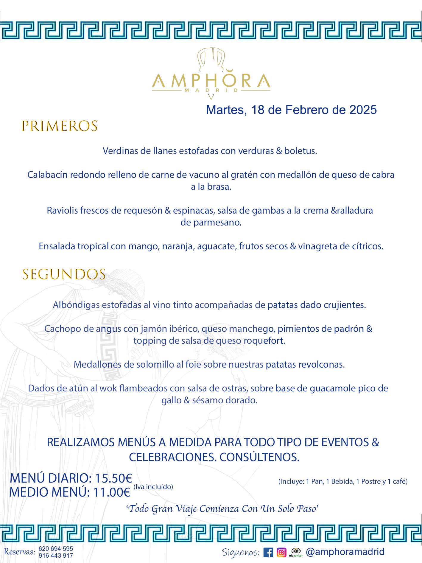 MENÚS DEL DÍA ALCORCÓN MENÚ DEL MARTES 18 DE FEBRERO DE DE 2025 MENÚS DIARIOS MEJORES MENÚS RESTAURANTES ALCORCÓN RESTAURANTE AMPHORA TERRAZA EN ALCORCÓN (DISPONEMOS DE UNA GRAN TERRAZA) Av. Leganés, 54 28923 · Alcorcón · Madrid · España. 91 644 39 17 620 694 595 También realizamos menús especiales a medida personalizados a grupos para todo tipo de eventos, como celebraciones, comidas o cenas de empresas, bautizos, bodas, cumpleaños, cenas o comidas de navidad 2023 2024, etc. Consúltenos o visite nuestras excelentes y amplias instalaciones y les prepararemos el menú más ajustado a sus necesidades y presupuesto. #RestaurantesEventos #RestaurantesMenúsCelebraciones #RestaurantesSalonesBodasBautizosComuniones #MenúsEspecialesparaEventosAlcorcón #MenúsCelebracionesAlcorcón #RestaurantesSalonesMenúsEspecialesGrupos #RestaurantesMenúsCumpleaños #ComidasCenasEmpresasAlcorcón #MenúsparaCenasComidasEventosEmpresasMadrid #MejoresTerrazasMadrid #MejorTerrazaAlcorcónMadrid #PresupuestosMenúsBodasComunionesBautizosAlcorcón #RestaurantesSecretosconEncantoMadrid #RestaurantesMenúsCenasComidasGruposEmpresasNavidadesAlcorcon #SalonesComidasCenasEmpresasAlcorcón #MenúsEventos #MenúsBodas #MenúsComuniones #MenúsCumpleaños #MenúsBautizos #MenúsEventosAlcorcón #MenúsBodasAlcorcón #MenúsComunionesAlcorcón #MenúsCumpleañosAlcorcón #MenúsBautizosAlcorcón #MenúsNavidadAlcorcón #MenúsComidasNavidad #MenúsCenasNavidad #SalonesEventosAlcorcón RESTAURANTES ALCORCÓN CELEBRACIONES EVENTOS CUMPLEAÑOS BODAS COMUNIONES BAUTIZOS, MENÚS ESPECIALES A MEDIDA PARA REUNIONES FAMILIARES EVENTOS CELEBRACIONES BODAS COMUNIONES BAUTIZOS EN ALCORCÓN, RESTAURANTES SALONES GRUPOS COMIDAS CENAS EN ALCORCÓN, RESTAURANTES COMIDAS CENAS EMPRESA ALCORCÓN MADRID, MEJORES TERRAZAS ALCORCÓN, MEJOR TERRAZA ALCORCÓN, RESTAURANTES SECRETOS CON ENCANTO EN MADRID, RESTAURANTES MENUS GRUPOS ESPECIALES COMIDAS CENAS EMPRESAS NAVIDADES ALCORCÓN, CONSÚLTE NUESTROS MENÚS A MEDIDA PARA EVENTOS - REALIZAMOS MENÚS A MEDIDA PARA BODAS, COMUNIONES, BAUTIZOS, CUMPLEAÑOS, CENAS COMIDAS DE EMPRESAS, ETC - NUESTRO RESTAURANTE DIPONE DE UNA EXTRAORDINARIA TERRAZA PARA TODO TIPO DE EVENTOS - NUESTROS SALONES INTERIORES SE ADAPTAN A TODO DE EVENTOS, YA SEAN PARTICULARES COMO DE EMPRESAS - RESTAURANTE PREPARADO PARA TODO TIPO DE EVENTOS DE CLIENTES DE LA ZONA SUR SUROESTE DE MADRID COMO ALCORCÓN MÓSTOLES FUENLABRADA VILLAVICIOSA DE ODÓN POZUELO DE ALARCÓN GETAFE LAS ROZAS MAJADAHONDA - UNO DE LOS MEJORES RESTAURANTES DE MADRID PARA COMER O CENAR A LA CARTA O CON NUESTROS MENÚS - CELEBRE CON NOSOTROS SUS REUNIONES FAMILIARES CUMPLEAÑOS BAUTIZOS COMUNIONES BODAS PRESENTACIONES ETC. PUES SERÁN UN ÉXITO - MEJORES RESTAURANTES SALONES CELEBRACIONES EN ALCORCÓN -RESTAURANTES MENUS GRUPOS COMIDAS CENAS REUNIONES EMPRESAS NAVIDADES 2024 ALCORCÓN ZONA SUR MADRID.MENÚS DEL DÍA ALCORCÓN DIARIOS MEJORES MENÚS RESTAURANTES ALCORCÓN RESTAURANTE AMPHORA TERRAZA EN ALCORCÓN (DISPONEMOS DE UNA GRAN TERRAZA)