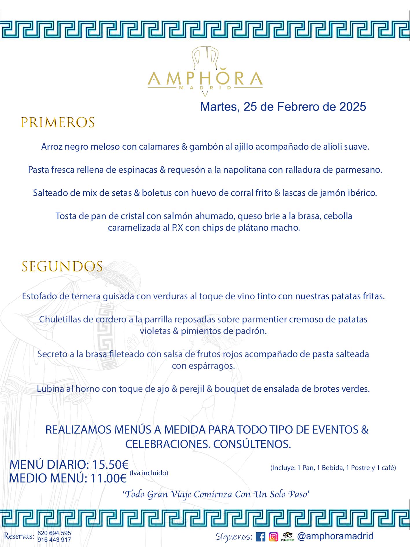 MENÚS DEL DÍA ALCORCÓN MENÚ DEL MARTES 25 DE FEBRERO DE DE 2025 MENÚS DIARIOS MEJORES MENÚS RESTAURANTES ALCORCÓN RESTAURANTE AMPHORA TERRAZA EN ALCORCÓN (DISPONEMOS DE UNA GRAN TERRAZA) Av. Leganés, 54 28923 · Alcorcón · Madrid · España. 91 644 39 17 620 694 595 También realizamos menús especiales a medida personalizados a grupos para todo tipo de eventos, como celebraciones, comidas o cenas de empresas, bautizos, bodas, cumpleaños, cenas o comidas de navidad 2023 2024, etc. Consúltenos o visite nuestras excelentes y amplias instalaciones y les prepararemos el menú más ajustado a sus necesidades y presupuesto. #RestaurantesEventos #RestaurantesMenúsCelebraciones #RestaurantesSalonesBodasBautizosComuniones #MenúsEspecialesparaEventosAlcorcón #MenúsCelebracionesAlcorcón #RestaurantesSalonesMenúsEspecialesGrupos #RestaurantesMenúsCumpleaños #ComidasCenasEmpresasAlcorcón #MenúsparaCenasComidasEventosEmpresasMadrid #MejoresTerrazasMadrid #MejorTerrazaAlcorcónMadrid #PresupuestosMenúsBodasComunionesBautizosAlcorcón #RestaurantesSecretosconEncantoMadrid #RestaurantesMenúsCenasComidasGruposEmpresasNavidadesAlcorcon #SalonesComidasCenasEmpresasAlcorcón #MenúsEventos #MenúsBodas #MenúsComuniones #MenúsCumpleaños #MenúsBautizos #MenúsEventosAlcorcón #MenúsBodasAlcorcón #MenúsComunionesAlcorcón #MenúsCumpleañosAlcorcón #MenúsBautizosAlcorcón #MenúsNavidadAlcorcón #MenúsComidasNavidad #MenúsCenasNavidad #SalonesEventosAlcorcón RESTAURANTES ALCORCÓN CELEBRACIONES EVENTOS CUMPLEAÑOS BODAS COMUNIONES BAUTIZOS, MENÚS ESPECIALES A MEDIDA PARA REUNIONES FAMILIARES EVENTOS CELEBRACIONES BODAS COMUNIONES BAUTIZOS EN ALCORCÓN, RESTAURANTES SALONES GRUPOS COMIDAS CENAS EN ALCORCÓN, RESTAURANTES COMIDAS CENAS EMPRESA ALCORCÓN MADRID, MEJORES TERRAZAS ALCORCÓN, MEJOR TERRAZA ALCORCÓN, RESTAURANTES SECRETOS CON ENCANTO EN MADRID, RESTAURANTES MENUS GRUPOS ESPECIALES COMIDAS CENAS EMPRESAS NAVIDADES ALCORCÓN, CONSÚLTE NUESTROS MENÚS A MEDIDA PARA EVENTOS - REALIZAMOS MENÚS A MEDIDA PARA BODAS, COMUNIONES, BAUTIZOS, CUMPLEAÑOS, CENAS COMIDAS DE EMPRESAS, ETC - NUESTRO RESTAURANTE DIPONE DE UNA EXTRAORDINARIA TERRAZA PARA TODO TIPO DE EVENTOS - NUESTROS SALONES INTERIORES SE ADAPTAN A TODO DE EVENTOS, YA SEAN PARTICULARES COMO DE EMPRESAS - RESTAURANTE PREPARADO PARA TODO TIPO DE EVENTOS DE CLIENTES DE LA ZONA SUR SUROESTE DE MADRID COMO ALCORCÓN MÓSTOLES FUENLABRADA VILLAVICIOSA DE ODÓN POZUELO DE ALARCÓN GETAFE LAS ROZAS MAJADAHONDA - UNO DE LOS MEJORES RESTAURANTES DE MADRID PARA COMER O CENAR A LA CARTA O CON NUESTROS MENÚS - CELEBRE CON NOSOTROS SUS REUNIONES FAMILIARES CUMPLEAÑOS BAUTIZOS COMUNIONES BODAS PRESENTACIONES ETC. PUES SERÁN UN ÉXITO - MEJORES RESTAURANTES SALONES CELEBRACIONES EN ALCORCÓN -RESTAURANTES MENUS GRUPOS COMIDAS CENAS REUNIONES EMPRESAS NAVIDADES 2024 ALCORCÓN ZONA SUR MADRID.MENÚS DEL DÍA ALCORCÓN DIARIOS MEJORES MENÚS RESTAURANTES ALCORCÓN RESTAURANTE AMPHORA TERRAZA EN ALCORCÓN (DISPONEMOS DE UNA GRAN TERRAZA)