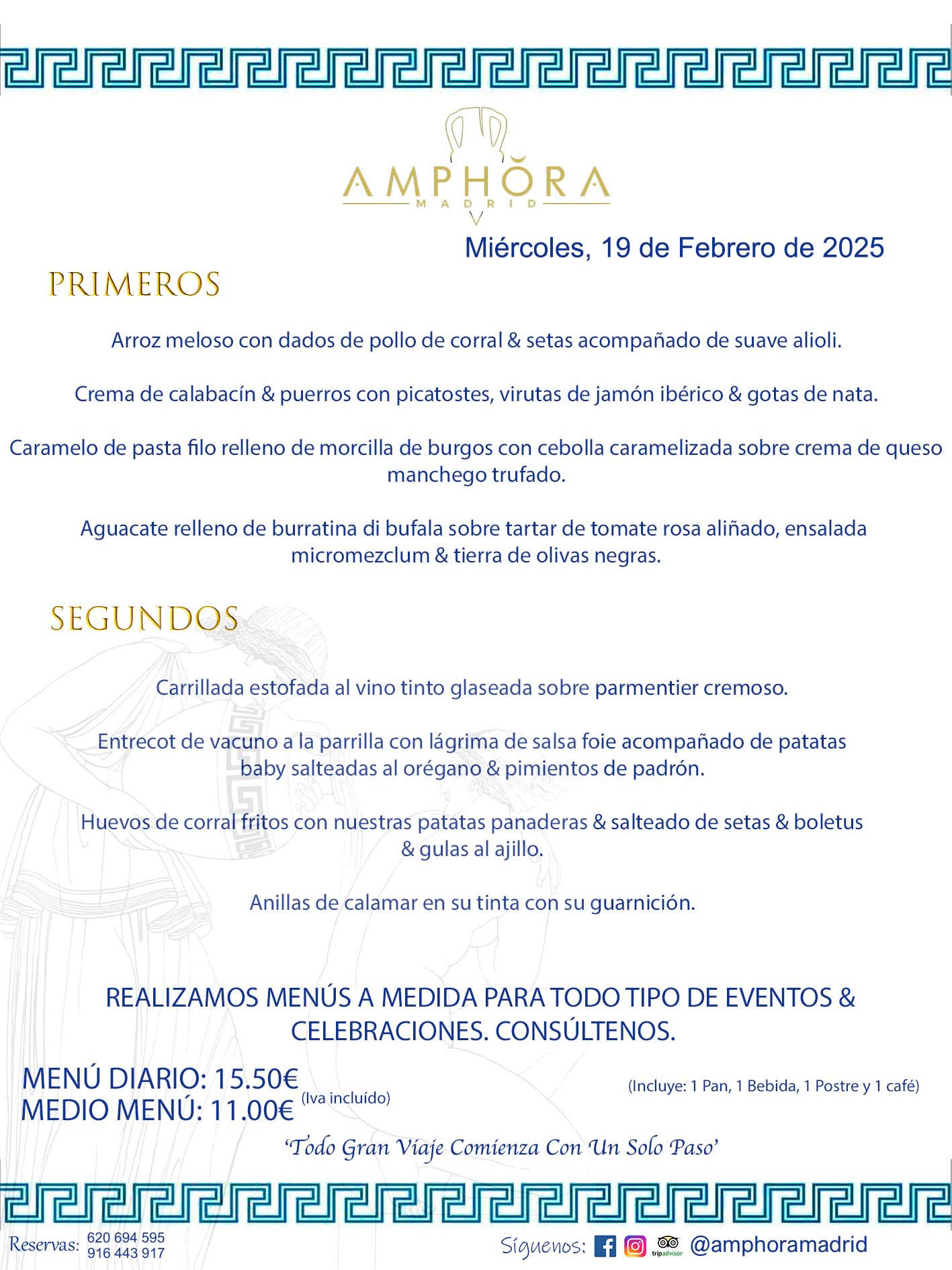 MENÚS DEL DÍA ALCORCÓN MENÚ DEL MIÉRCOLES 19 DE FEBRERO DE DE 2025 MENÚS DIARIOS MEJORES MENÚS RESTAURANTES ALCORCÓN RESTAURANTE AMPHORA TERRAZA EN ALCORCÓN (DISPONEMOS DE UNA GRAN TERRAZA) Av. Leganés, 54 28923 · Alcorcón · Madrid · España. 91 644 39 17 620 694 595 También realizamos menús especiales a medida personalizados a grupos para todo tipo de eventos, como celebraciones, comidas o cenas de empresas, bautizos, bodas, cumpleaños, cenas o comidas de navidad 2023 2024, etc. Consúltenos o visite nuestras excelentes y amplias instalaciones y les prepararemos el menú más ajustado a sus necesidades y presupuesto. #RestaurantesEventos #RestaurantesMenúsCelebraciones #RestaurantesSalonesBodasBautizosComuniones #MenúsEspecialesparaEventosAlcorcón #MenúsCelebracionesAlcorcón #RestaurantesSalonesMenúsEspecialesGrupos #RestaurantesMenúsCumpleaños #ComidasCenasEmpresasAlcorcón #MenúsparaCenasComidasEventosEmpresasMadrid #MejoresTerrazasMadrid #MejorTerrazaAlcorcónMadrid #PresupuestosMenúsBodasComunionesBautizosAlcorcón #RestaurantesSecretosconEncantoMadrid #RestaurantesMenúsCenasComidasGruposEmpresasNavidadesAlcorcon #SalonesComidasCenasEmpresasAlcorcón #MenúsEventos #MenúsBodas #MenúsComuniones #MenúsCumpleaños #MenúsBautizos #MenúsEventosAlcorcón #MenúsBodasAlcorcón #MenúsComunionesAlcorcón #MenúsCumpleañosAlcorcón #MenúsBautizosAlcorcón #MenúsNavidadAlcorcón #MenúsComidasNavidad #MenúsCenasNavidad #SalonesEventosAlcorcón RESTAURANTES ALCORCÓN CELEBRACIONES EVENTOS CUMPLEAÑOS BODAS COMUNIONES BAUTIZOS, MENÚS ESPECIALES A MEDIDA PARA REUNIONES FAMILIARES EVENTOS CELEBRACIONES BODAS COMUNIONES BAUTIZOS EN ALCORCÓN, RESTAURANTES SALONES GRUPOS COMIDAS CENAS EN ALCORCÓN, RESTAURANTES COMIDAS CENAS EMPRESA ALCORCÓN MADRID, MEJORES TERRAZAS ALCORCÓN, MEJOR TERRAZA ALCORCÓN, RESTAURANTES SECRETOS CON ENCANTO EN MADRID, RESTAURANTES MENUS GRUPOS ESPECIALES COMIDAS CENAS EMPRESAS NAVIDADES ALCORCÓN, CONSÚLTE NUESTROS MENÚS A MEDIDA PARA EVENTOS - REALIZAMOS MENÚS A MEDIDA PARA BODAS, COMUNIONES, BAUTIZOS, CUMPLEAÑOS, CENAS COMIDAS DE EMPRESAS, ETC - NUESTRO RESTAURANTE DIPONE DE UNA EXTRAORDINARIA TERRAZA PARA TODO TIPO DE EVENTOS - NUESTROS SALONES INTERIORES SE ADAPTAN A TODO DE EVENTOS, YA SEAN PARTICULARES COMO DE EMPRESAS - RESTAURANTE PREPARADO PARA TODO TIPO DE EVENTOS DE CLIENTES DE LA ZONA SUR SUROESTE DE MADRID COMO ALCORCÓN MÓSTOLES FUENLABRADA VILLAVICIOSA DE ODÓN POZUELO DE ALARCÓN GETAFE LAS ROZAS MAJADAHONDA - UNO DE LOS MEJORES RESTAURANTES DE MADRID PARA COMER O CENAR A LA CARTA O CON NUESTROS MENÚS - CELEBRE CON NOSOTROS SUS REUNIONES FAMILIARES CUMPLEAÑOS BAUTIZOS COMUNIONES BODAS PRESENTACIONES ETC. PUES SERÁN UN ÉXITO - MEJORES RESTAURANTES SALONES CELEBRACIONES EN ALCORCÓN -RESTAURANTES MENUS GRUPOS COMIDAS CENAS REUNIONES EMPRESAS NAVIDADES 2024 ALCORCÓN ZONA SUR MADRID.MENÚS DEL DÍA ALCORCÓN DIARIOS MEJORES MENÚS RESTAURANTES ALCORCÓN RESTAURANTE AMPHORA TERRAZA EN ALCORCÓN (DISPONEMOS DE UNA GRAN TERRAZA)