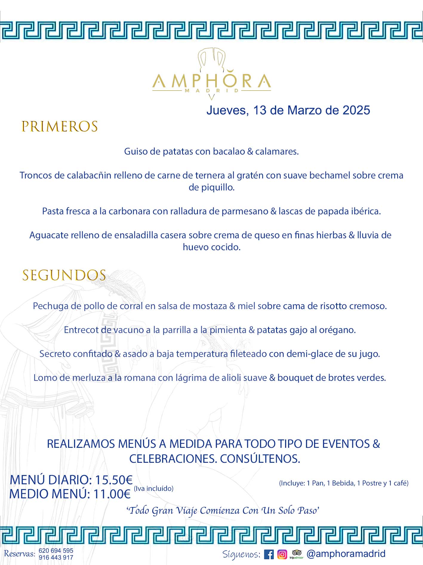 MENÚS DEL DÍA ALCORCÓN MENÚ DEL JUEVES 13 DE MARZO DE DE 2025 MENÚS DIARIOS MEJORES MENÚS RESTAURANTES ALCORCÓN RESTAURANTE AMPHORA TERRAZA EN ALCORCÓN (DISPONEMOS DE UNA GRAN TERRAZA) Av. Leganés, 54 28923 · Alcorcón · Madrid · España. 91 644 39 17 620 694 595 También realizamos menús especiales a medida personalizados a grupos para todo tipo de eventos, como celebraciones, comidas o cenas de empresas, bautizos, bodas, cumpleaños, cenas o comidas de navidad 2023 2024, etc. Consúltenos o visite nuestras excelentes y amplias instalaciones y les prepararemos el menú más ajustado a sus necesidades y presupuesto. #RestaurantesEventos #RestaurantesMenúsCelebraciones #RestaurantesSalonesBodasBautizosComuniones #MenúsEspecialesparaEventosAlcorcón #MenúsCelebracionesAlcorcón #RestaurantesSalonesMenúsEspecialesGrupos #RestaurantesMenúsCumpleaños #ComidasCenasEmpresasAlcorcón #MenúsparaCenasComidasEventosEmpresasMadrid #MejoresTerrazasMadrid #MejorTerrazaAlcorcónMadrid #PresupuestosMenúsBodasComunionesBautizosAlcorcón #RestaurantesSecretosconEncantoMadrid #RestaurantesMenúsCenasComidasGruposEmpresasNavidadesAlcorcon #SalonesComidasCenasEmpresasAlcorcón #MenúsEventos #MenúsBodas #MenúsComuniones #MenúsCumpleaños #MenúsBautizos #MenúsEventosAlcorcón #MenúsBodasAlcorcón #MenúsComunionesAlcorcón #MenúsCumpleañosAlcorcón #MenúsBautizosAlcorcón #MenúsNavidadAlcorcón #MenúsComidasNavidad #MenúsCenasNavidad #SalonesEventosAlcorcón RESTAURANTES ALCORCÓN CELEBRACIONES EVENTOS CUMPLEAÑOS BODAS COMUNIONES BAUTIZOS, MENÚS ESPECIALES A MEDIDA PARA REUNIONES FAMILIARES EVENTOS CELEBRACIONES BODAS COMUNIONES BAUTIZOS EN ALCORCÓN, RESTAURANTES SALONES GRUPOS COMIDAS CENAS EN ALCORCÓN, RESTAURANTES COMIDAS CENAS EMPRESA ALCORCÓN MADRID, MEJORES TERRAZAS ALCORCÓN, MEJOR TERRAZA ALCORCÓN, RESTAURANTES SECRETOS CON ENCANTO EN MADRID, RESTAURANTES MENUS GRUPOS ESPECIALES COMIDAS CENAS EMPRESAS NAVIDADES ALCORCÓN, CONSÚLTE NUESTROS MENÚS A MEDIDA PARA EVENTOS - REALIZAMOS MENÚS A MEDIDA PARA BODAS, COMUNIONES, BAUTIZOS, CUMPLEAÑOS, CENAS COMIDAS DE EMPRESAS, ETC - NUESTRO RESTAURANTE DIPONE DE UNA EXTRAORDINARIA TERRAZA PARA TODO TIPO DE EVENTOS - NUESTROS SALONES INTERIORES SE ADAPTAN A TODO DE EVENTOS, YA SEAN PARTICULARES COMO DE EMPRESAS - RESTAURANTE PREPARADO PARA TODO TIPO DE EVENTOS DE CLIENTES DE LA ZONA SUR SUROESTE DE MADRID COMO ALCORCÓN MÓSTOLES FUENLABRADA VILLAVICIOSA DE ODÓN POZUELO DE ALARCÓN GETAFE LAS ROZAS MAJADAHONDA - UNO DE LOS MEJORES RESTAURANTES DE MADRID PARA COMER O CENAR A LA CARTA O CON NUESTROS MENÚS - CELEBRE CON NOSOTROS SUS REUNIONES FAMILIARES CUMPLEAÑOS BAUTIZOS COMUNIONES BODAS PRESENTACIONES ETC. PUES SERÁN UN ÉXITO - MEJORES RESTAURANTES SALONES CELEBRACIONES EN ALCORCÓN -RESTAURANTES MENUS GRUPOS COMIDAS CENAS REUNIONES EMPRESAS NAVIDADES 2024 ALCORCÓN ZONA SUR MADRID.MENÚS DEL DÍA ALCORCÓN DIARIOS MEJORES MENÚS RESTAURANTES ALCORCÓN RESTAURANTE AMPHORA TERRAZA EN ALCORCÓN (DISPONEMOS DE UNA GRAN TERRAZA)