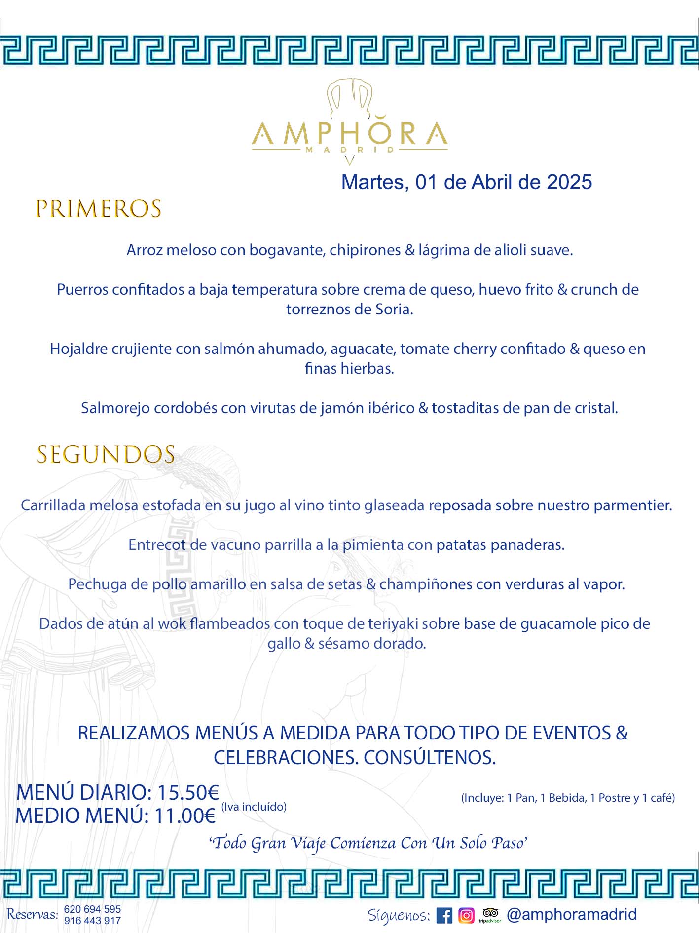 MENÚS DEL DÍA ALCORCÓN MENÚ DEL MARTES 1 DE ABRIL DE DE 2025 MENÚS DIARIOS MEJORES MENÚS RESTAURANTES ALCORCÓN RESTAURANTE AMPHORA TERRAZA EN ALCORCÓN (DISPONEMOS DE UNA GRAN TERRAZA) Av. Leganés, 54 28923 · Alcorcón · Madrid · España. 91 644 39 17 620 694 595 También realizamos menús especiales a medida personalizados a grupos para todo tipo de eventos, como celebraciones, comidas o cenas de empresas, bautizos, bodas, cumpleaños, cenas o comidas de navidad 2023 2024, etc. Consúltenos o visite nuestras excelentes y amplias instalaciones y les prepararemos el menú más ajustado a sus necesidades y presupuesto. #RestaurantesEventos #RestaurantesMenúsCelebraciones #RestaurantesSalonesBodasBautizosComuniones #MenúsEspecialesparaEventosAlcorcón #MenúsCelebracionesAlcorcón #RestaurantesSalonesMenúsEspecialesGrupos #RestaurantesMenúsCumpleaños #ComidasCenasEmpresasAlcorcón #MenúsparaCenasComidasEventosEmpresasMadrid #MejoresTerrazasMadrid #MejorTerrazaAlcorcónMadrid #PresupuestosMenúsBodasComunionesBautizosAlcorcón #RestaurantesSecretosconEncantoMadrid #RestaurantesMenúsCenasComidasGruposEmpresasNavidadesAlcorcon #SalonesComidasCenasEmpresasAlcorcón #MenúsEventos #MenúsBodas #MenúsComuniones #MenúsCumpleaños #MenúsBautizos #MenúsEventosAlcorcón #MenúsBodasAlcorcón #MenúsComunionesAlcorcón #MenúsCumpleañosAlcorcón #MenúsBautizosAlcorcón #MenúsNavidadAlcorcón #MenúsComidasNavidad #MenúsCenasNavidad #SalonesEventosAlcorcón RESTAURANTES ALCORCÓN CELEBRACIONES EVENTOS CUMPLEAÑOS BODAS COMUNIONES BAUTIZOS, MENÚS ESPECIALES A MEDIDA PARA REUNIONES FAMILIARES EVENTOS CELEBRACIONES BODAS COMUNIONES BAUTIZOS EN ALCORCÓN, RESTAURANTES SALONES GRUPOS COMIDAS CENAS EN ALCORCÓN, RESTAURANTES COMIDAS CENAS EMPRESA ALCORCÓN MADRID, MEJORES TERRAZAS ALCORCÓN, MEJOR TERRAZA ALCORCÓN, RESTAURANTES SECRETOS CON ENCANTO EN MADRID, RESTAURANTES MENUS GRUPOS ESPECIALES COMIDAS CENAS EMPRESAS NAVIDADES ALCORCÓN, CONSÚLTE NUESTROS MENÚS A MEDIDA PARA EVENTOS - REALIZAMOS MENÚS A MEDIDA PARA BODAS, COMUNIONES, BAUTIZOS, CUMPLEAÑOS, CENAS COMIDAS DE EMPRESAS, ETC - NUESTRO RESTAURANTE DIPONE DE UNA EXTRAORDINARIA TERRAZA PARA TODO TIPO DE EVENTOS - NUESTROS SALONES INTERIORES SE ADAPTAN A TODO DE EVENTOS, YA SEAN PARTICULARES COMO DE EMPRESAS - RESTAURANTE PREPARADO PARA TODO TIPO DE EVENTOS DE CLIENTES DE LA ZONA SUR SUROESTE DE MADRID COMO ALCORCÓN MÓSTOLES FUENLABRADA VILLAVICIOSA DE ODÓN POZUELO DE ALARCÓN GETAFE LAS ROZAS MAJADAHONDA - UNO DE LOS MEJORES RESTAURANTES DE MADRID PARA COMER O CENAR A LA CARTA O CON NUESTROS MENÚS - CELEBRE CON NOSOTROS SUS REUNIONES FAMILIARES CUMPLEAÑOS BAUTIZOS COMUNIONES BODAS PRESENTACIONES ETC. PUES SERÁN UN ÉXITO - MEJORES RESTAURANTES SALONES CELEBRACIONES EN ALCORCÓN -RESTAURANTES MENUS GRUPOS COMIDAS CENAS REUNIONES EMPRESAS NAVIDADES 2024 ALCORCÓN ZONA SUR MADRID.MENÚS DEL DÍA ALCORCÓN DIARIOS MEJORES MENÚS RESTAURANTES ALCORCÓN RESTAURANTE AMPHORA TERRAZA EN ALCORCÓN (DISPONEMOS DE UNA GRAN TERRAZA)