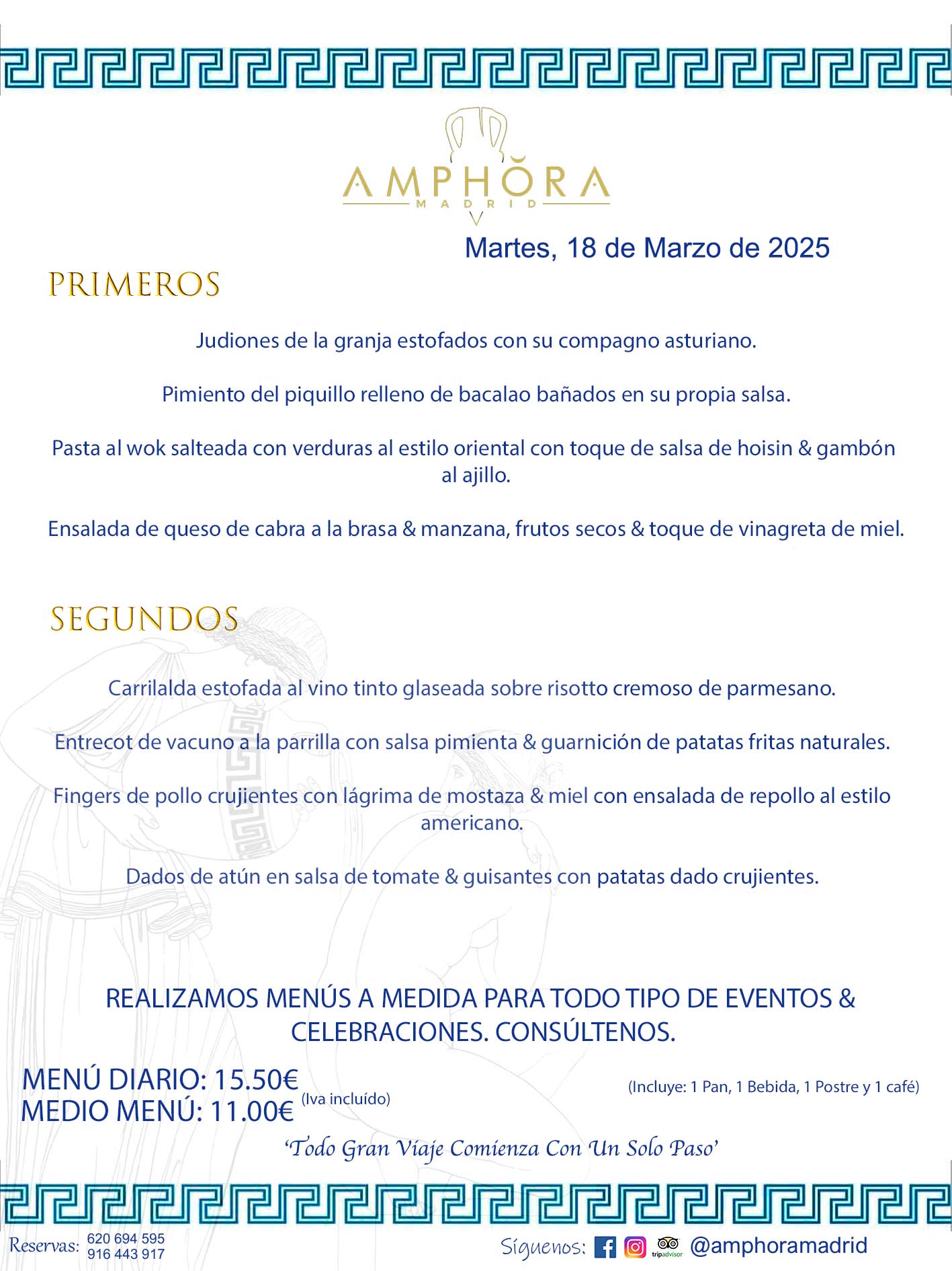 MENÚS DEL DÍA ALCORCÓN MENÚ DEL MARTES 18 DE MARZO DE DE 2025 MENÚS DIARIOS MEJORES MENÚS RESTAURANTES ALCORCÓN RESTAURANTE AMPHORA TERRAZA EN ALCORCÓN (DISPONEMOS DE UNA GRAN TERRAZA) Av. Leganés, 54 28923 · Alcorcón · Madrid · España. 91 644 39 17 620 694 595 También realizamos menús especiales a medida personalizados a grupos para todo tipo de eventos, como celebraciones, comidas o cenas de empresas, bautizos, bodas, cumpleaños, cenas o comidas de navidad 2023 2024, etc. Consúltenos o visite nuestras excelentes y amplias instalaciones y les prepararemos el menú más ajustado a sus necesidades y presupuesto. #RestaurantesEventos #RestaurantesMenúsCelebraciones #RestaurantesSalonesBodasBautizosComuniones #MenúsEspecialesparaEventosAlcorcón #MenúsCelebracionesAlcorcón #RestaurantesSalonesMenúsEspecialesGrupos #RestaurantesMenúsCumpleaños #ComidasCenasEmpresasAlcorcón #MenúsparaCenasComidasEventosEmpresasMadrid #MejoresTerrazasMadrid #MejorTerrazaAlcorcónMadrid #PresupuestosMenúsBodasComunionesBautizosAlcorcón #RestaurantesSecretosconEncantoMadrid #RestaurantesMenúsCenasComidasGruposEmpresasNavidadesAlcorcon #SalonesComidasCenasEmpresasAlcorcón #MenúsEventos #MenúsBodas #MenúsComuniones #MenúsCumpleaños #MenúsBautizos #MenúsEventosAlcorcón #MenúsBodasAlcorcón #MenúsComunionesAlcorcón #MenúsCumpleañosAlcorcón #MenúsBautizosAlcorcón #MenúsNavidadAlcorcón #MenúsComidasNavidad #MenúsCenasNavidad #SalonesEventosAlcorcón RESTAURANTES ALCORCÓN CELEBRACIONES EVENTOS CUMPLEAÑOS BODAS COMUNIONES BAUTIZOS, MENÚS ESPECIALES A MEDIDA PARA REUNIONES FAMILIARES EVENTOS CELEBRACIONES BODAS COMUNIONES BAUTIZOS EN ALCORCÓN, RESTAURANTES SALONES GRUPOS COMIDAS CENAS EN ALCORCÓN, RESTAURANTES COMIDAS CENAS EMPRESA ALCORCÓN MADRID, MEJORES TERRAZAS ALCORCÓN, MEJOR TERRAZA ALCORCÓN, RESTAURANTES SECRETOS CON ENCANTO EN MADRID, RESTAURANTES MENUS GRUPOS ESPECIALES COMIDAS CENAS EMPRESAS NAVIDADES ALCORCÓN, CONSÚLTE NUESTROS MENÚS A MEDIDA PARA EVENTOS - REALIZAMOS MENÚS A MEDIDA PARA BODAS, COMUNIONES, BAUTIZOS, CUMPLEAÑOS, CENAS COMIDAS DE EMPRESAS, ETC - NUESTRO RESTAURANTE DIPONE DE UNA EXTRAORDINARIA TERRAZA PARA TODO TIPO DE EVENTOS - NUESTROS SALONES INTERIORES SE ADAPTAN A TODO DE EVENTOS, YA SEAN PARTICULARES COMO DE EMPRESAS - RESTAURANTE PREPARADO PARA TODO TIPO DE EVENTOS DE CLIENTES DE LA ZONA SUR SUROESTE DE MADRID COMO ALCORCÓN MÓSTOLES FUENLABRADA VILLAVICIOSA DE ODÓN POZUELO DE ALARCÓN GETAFE LAS ROZAS MAJADAHONDA - UNO DE LOS MEJORES RESTAURANTES DE MADRID PARA COMER O CENAR A LA CARTA O CON NUESTROS MENÚS - CELEBRE CON NOSOTROS SUS REUNIONES FAMILIARES CUMPLEAÑOS BAUTIZOS COMUNIONES BODAS PRESENTACIONES ETC. PUES SERÁN UN ÉXITO - MEJORES RESTAURANTES SALONES CELEBRACIONES EN ALCORCÓN -RESTAURANTES MENUS GRUPOS COMIDAS CENAS REUNIONES EMPRESAS NAVIDADES 2024 ALCORCÓN ZONA SUR MADRID.MENÚS DEL DÍA ALCORCÓN DIARIOS MEJORES MENÚS RESTAURANTES ALCORCÓN RESTAURANTE AMPHORA TERRAZA EN ALCORCÓN (DISPONEMOS DE UNA GRAN TERRAZA)