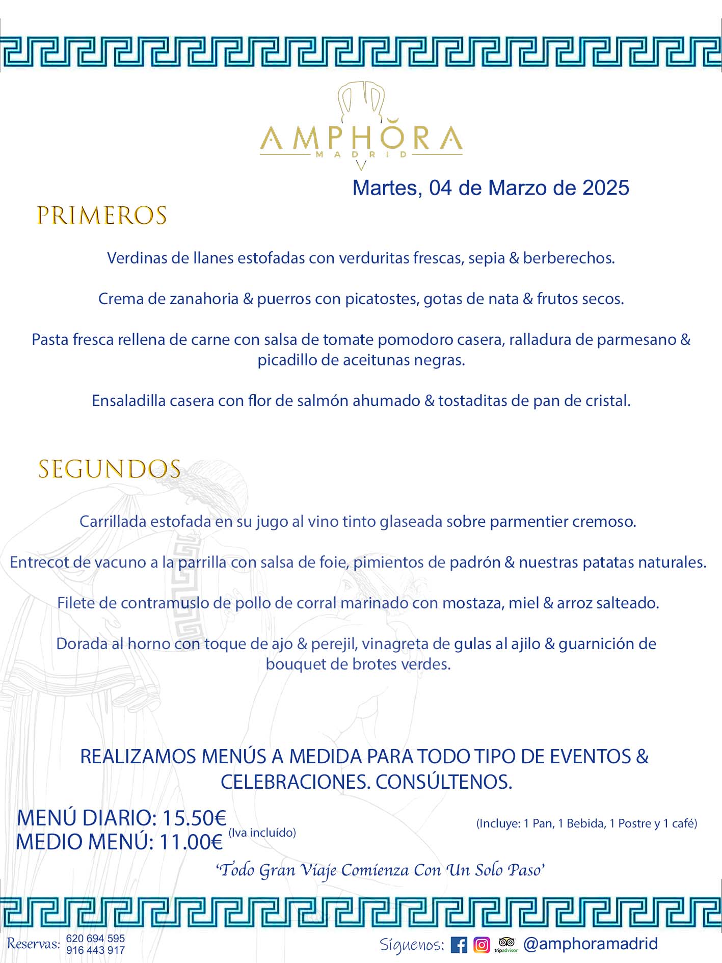 MENÚS DEL DÍA ALCORCÓN MENÚ DEL MARTES 4 DE MARZO DE DE 2025 MENÚS DIARIOS MEJORES MENÚS RESTAURANTES ALCORCÓN RESTAURANTE AMPHORA TERRAZA EN ALCORCÓN (DISPONEMOS DE UNA GRAN TERRAZA) Av. Leganés, 54 28923 · Alcorcón · Madrid · España. 91 644 39 17 620 694 595 También realizamos menús especiales a medida personalizados a grupos para todo tipo de eventos, como celebraciones, comidas o cenas de empresas, bautizos, bodas, cumpleaños, cenas o comidas de navidad 2023 2024, etc. Consúltenos o visite nuestras excelentes y amplias instalaciones y les prepararemos el menú más ajustado a sus necesidades y presupuesto. #RestaurantesEventos #RestaurantesMenúsCelebraciones #RestaurantesSalonesBodasBautizosComuniones #MenúsEspecialesparaEventosAlcorcón #MenúsCelebracionesAlcorcón #RestaurantesSalonesMenúsEspecialesGrupos #RestaurantesMenúsCumpleaños #ComidasCenasEmpresasAlcorcón #MenúsparaCenasComidasEventosEmpresasMadrid #MejoresTerrazasMadrid #MejorTerrazaAlcorcónMadrid #PresupuestosMenúsBodasComunionesBautizosAlcorcón #RestaurantesSecretosconEncantoMadrid #RestaurantesMenúsCenasComidasGruposEmpresasNavidadesAlcorcon #SalonesComidasCenasEmpresasAlcorcón #MenúsEventos #MenúsBodas #MenúsComuniones #MenúsCumpleaños #MenúsBautizos #MenúsEventosAlcorcón #MenúsBodasAlcorcón #MenúsComunionesAlcorcón #MenúsCumpleañosAlcorcón #MenúsBautizosAlcorcón #MenúsNavidadAlcorcón #MenúsComidasNavidad #MenúsCenasNavidad #SalonesEventosAlcorcón RESTAURANTES ALCORCÓN CELEBRACIONES EVENTOS CUMPLEAÑOS BODAS COMUNIONES BAUTIZOS, MENÚS ESPECIALES A MEDIDA PARA REUNIONES FAMILIARES EVENTOS CELEBRACIONES BODAS COMUNIONES BAUTIZOS EN ALCORCÓN, RESTAURANTES SALONES GRUPOS COMIDAS CENAS EN ALCORCÓN, RESTAURANTES COMIDAS CENAS EMPRESA ALCORCÓN MADRID, MEJORES TERRAZAS ALCORCÓN, MEJOR TERRAZA ALCORCÓN, RESTAURANTES SECRETOS CON ENCANTO EN MADRID, RESTAURANTES MENUS GRUPOS ESPECIALES COMIDAS CENAS EMPRESAS NAVIDADES ALCORCÓN, CONSÚLTE NUESTROS MENÚS A MEDIDA PARA EVENTOS - REALIZAMOS MENÚS A MEDIDA PARA BODAS, COMUNIONES, BAUTIZOS, CUMPLEAÑOS, CENAS COMIDAS DE EMPRESAS, ETC - NUESTRO RESTAURANTE DIPONE DE UNA EXTRAORDINARIA TERRAZA PARA TODO TIPO DE EVENTOS - NUESTROS SALONES INTERIORES SE ADAPTAN A TODO DE EVENTOS, YA SEAN PARTICULARES COMO DE EMPRESAS - RESTAURANTE PREPARADO PARA TODO TIPO DE EVENTOS DE CLIENTES DE LA ZONA SUR SUROESTE DE MADRID COMO ALCORCÓN MÓSTOLES FUENLABRADA VILLAVICIOSA DE ODÓN POZUELO DE ALARCÓN GETAFE LAS ROZAS MAJADAHONDA - UNO DE LOS MEJORES RESTAURANTES DE MADRID PARA COMER O CENAR A LA CARTA O CON NUESTROS MENÚS - CELEBRE CON NOSOTROS SUS REUNIONES FAMILIARES CUMPLEAÑOS BAUTIZOS COMUNIONES BODAS PRESENTACIONES ETC. PUES SERÁN UN ÉXITO - MEJORES RESTAURANTES SALONES CELEBRACIONES EN ALCORCÓN -RESTAURANTES MENUS GRUPOS COMIDAS CENAS REUNIONES EMPRESAS NAVIDADES 2024 ALCORCÓN ZONA SUR MADRID.MENÚS DEL DÍA ALCORCÓN DIARIOS MEJORES MENÚS RESTAURANTES ALCORCÓN RESTAURANTE AMPHORA TERRAZA EN ALCORCÓN (DISPONEMOS DE UNA GRAN TERRAZA)