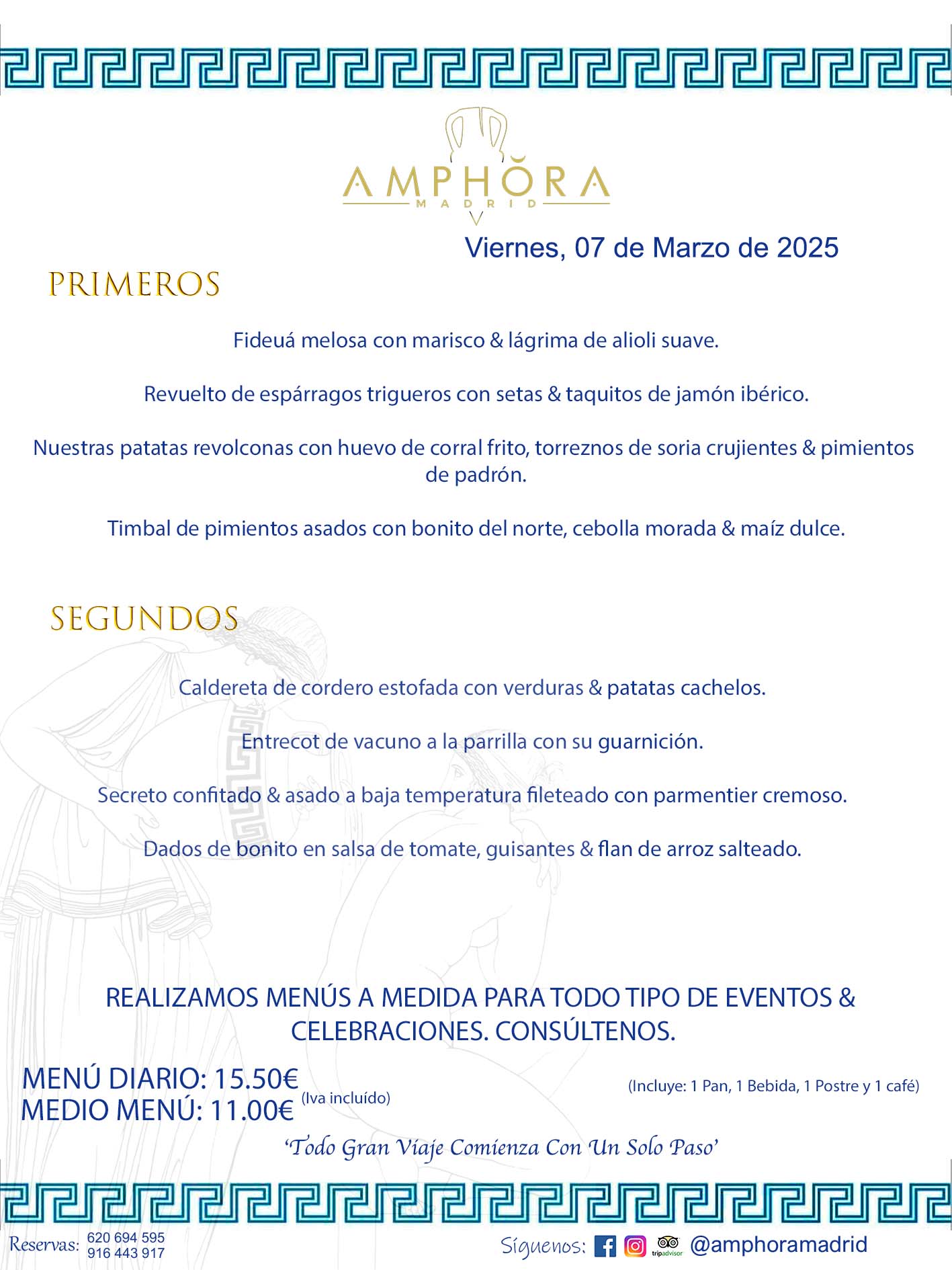 MENÚS DEL DÍA ALCORCÓN MENÚ DEL VIERNES 7 DE MARZO DE 2025 MENÚS DIARIOS MEJORES MENÚS RESTAURANTES ALCORCÓN RESTAURANTE AMPHORA TERRAZA EN ALCORCÓN (DISPONEMOS DE UNA GRAN TERRAZA) Av. Leganés, 54 28923 · Alcorcón · Madrid · España. 91 644 39 17 620 694 595 También realizamos menús especiales a medida personalizados a grupos para todo tipo de eventos, como celebraciones, comidas o cenas de empresas, bautizos, bodas, cumpleaños, cenas o comidas de navidad 2023 2024, etc. Consúltenos o visite nuestras excelentes y amplias instalaciones y les prepararemos el menú más ajustado a sus necesidades y presupuesto. #RestaurantesEventos #RestaurantesMenúsCelebraciones #RestaurantesSalonesBodasBautizosComuniones #MenúsEspecialesparaEventosAlcorcón #MenúsCelebracionesAlcorcón #RestaurantesSalonesMenúsEspecialesGrupos #RestaurantesMenúsCumpleaños #ComidasCenasEmpresasAlcorcón #MenúsparaCenasComidasEventosEmpresasMadrid #MejoresTerrazasMadrid #MejorTerrazaAlcorcónMadrid #PresupuestosMenúsBodasComunionesBautizosAlcorcón #RestaurantesSecretosconEncantoMadrid #RestaurantesMenúsCenasComidasGruposEmpresasNavidadesAlcorcon #SalonesComidasCenasEmpresasAlcorcón #MenúsEventos #MenúsBodas #MenúsComuniones #MenúsCumpleaños #MenúsBautizos #MenúsEventosAlcorcón #MenúsBodasAlcorcón #MenúsComunionesAlcorcón #MenúsCumpleañosAlcorcón #MenúsBautizosAlcorcón #MenúsNavidadAlcorcón #MenúsComidasNavidad #MenúsCenasNavidad #SalonesEventosAlcorcón RESTAURANTES ALCORCÓN CELEBRACIONES EVENTOS CUMPLEAÑOS BODAS COMUNIONES BAUTIZOS, MENÚS ESPECIALES A MEDIDA PARA REUNIONES FAMILIARES EVENTOS CELEBRACIONES BODAS COMUNIONES BAUTIZOS EN ALCORCÓN, RESTAURANTES SALONES GRUPOS COMIDAS CENAS EN ALCORCÓN, RESTAURANTES COMIDAS CENAS EMPRESA ALCORCÓN MADRID, MEJORES TERRAZAS ALCORCÓN, MEJOR TERRAZA ALCORCÓN, RESTAURANTES SECRETOS CON ENCANTO EN MADRID, RESTAURANTES MENUS GRUPOS ESPECIALES COMIDAS CENAS EMPRESAS NAVIDADES ALCORCÓN, CONSÚLTE NUESTROS MENÚS A MEDIDA PARA EVENTOS - REALIZAMOS MENÚS A MEDIDA PARA BODAS, COMUNIONES, BAUTIZOS, CUMPLEAÑOS, CENAS COMIDAS DE EMPRESAS, ETC - NUESTRO RESTAURANTE DIPONE DE UNA EXTRAORDINARIA TERRAZA PARA TODO TIPO DE EVENTOS - NUESTROS SALONES INTERIORES SE ADAPTAN A TODO DE EVENTOS, YA SEAN PARTICULARES COMO DE EMPRESAS - RESTAURANTE PREPARADO PARA TODO TIPO DE EVENTOS DE CLIENTES DE LA ZONA SUR SUROESTE DE MADRID COMO ALCORCÓN MÓSTOLES FUENLABRADA VILLAVICIOSA DE ODÓN POZUELO DE ALARCÓN GETAFE LAS ROZAS MAJADAHONDA - UNO DE LOS MEJORES RESTAURANTES DE MADRID PARA COMER O CENAR A LA CARTA O CON NUESTROS MENÚS - CELEBRE CON NOSOTROS SUS REUNIONES FAMILIARES CUMPLEAÑOS BAUTIZOS COMUNIONES BODAS PRESENTACIONES ETC. PUES SERÁN UN ÉXITO - MEJORES RESTAURANTES SALONES CELEBRACIONES EN ALCORCÓN -RESTAURANTES MENUS GRUPOS COMIDAS CENAS REUNIONES EMPRESAS NAVIDADES 2024 ALCORCÓN ZONA SUR MADRID.MENÚS DEL DÍA ALCORCÓN DIARIOS MEJORES MENÚS RESTAURANTES ALCORCÓN RESTAURANTE AMPHORA TERRAZA EN ALCORCÓN (DISPONEMOS DE UNA GRAN TERRAZA)