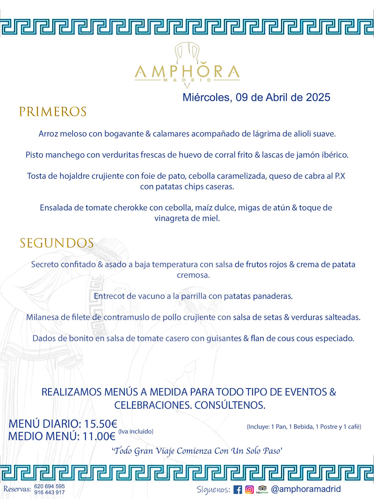 MENÚS DEL DÍA ALCORCÓN MENÚ DEL MIÉRCOLES 9 DE ABRIL DE DE 2025 MENÚS DIARIOS MEJORES MENÚS RESTAURANTES ALCORCÓN RESTAURANTE AMPHORA TERRAZA EN ALCORCÓN (DISPONEMOS DE UNA GRAN TERRAZA) Av. Leganés, 54 28923 · Alcorcón · Madrid · España. 91 644 39 17 620 694 595 También realizamos menús especiales a medida personalizados a grupos para todo tipo de eventos, como celebraciones, comidas o cenas de empresas, bautizos, bodas, cumpleaños, cenas o comidas de navidad 2023 2024, etc. Consúltenos o visite nuestras excelentes y amplias instalaciones y les prepararemos el menú más ajustado a sus necesidades y presupuesto. #RestaurantesEventos #RestaurantesMenúsCelebraciones #RestaurantesSalonesBodasBautizosComuniones #MenúsEspecialesparaEventosAlcorcón #MenúsCelebracionesAlcorcón #RestaurantesSalonesMenúsEspecialesGrupos #RestaurantesMenúsCumpleaños #ComidasCenasEmpresasAlcorcón #MenúsparaCenasComidasEventosEmpresasMadrid #MejoresTerrazasMadrid #MejorTerrazaAlcorcónMadrid #PresupuestosMenúsBodasComunionesBautizosAlcorcón #RestaurantesSecretosconEncantoMadrid #RestaurantesMenúsCenasComidasGruposEmpresasNavidadesAlcorcon #SalonesComidasCenasEmpresasAlcorcón #MenúsEventos #MenúsBodas #MenúsComuniones #MenúsCumpleaños #MenúsBautizos #MenúsEventosAlcorcón #MenúsBodasAlcorcón #MenúsComunionesAlcorcón #MenúsCumpleañosAlcorcón #MenúsBautizosAlcorcón #MenúsNavidadAlcorcón #MenúsComidasNavidad #MenúsCenasNavidad #SalonesEventosAlcorcón RESTAURANTES ALCORCÓN CELEBRACIONES EVENTOS CUMPLEAÑOS BODAS COMUNIONES BAUTIZOS, MENÚS ESPECIALES A MEDIDA PARA REUNIONES FAMILIARES EVENTOS CELEBRACIONES BODAS COMUNIONES BAUTIZOS EN ALCORCÓN, RESTAURANTES SALONES GRUPOS COMIDAS CENAS EN ALCORCÓN, RESTAURANTES COMIDAS CENAS EMPRESA ALCORCÓN MADRID, MEJORES TERRAZAS ALCORCÓN, MEJOR TERRAZA ALCORCÓN, RESTAURANTES SECRETOS CON ENCANTO EN MADRID, RESTAURANTES MENUS GRUPOS ESPECIALES COMIDAS CENAS EMPRESAS NAVIDADES ALCORCÓN, CONSÚLTE NUESTROS MENÚS A MEDIDA PARA EVENTOS - REALIZAMOS MENÚS A MEDIDA PARA BODAS, COMUNIONES, BAUTIZOS, CUMPLEAÑOS, CENAS COMIDAS DE EMPRESAS, ETC - NUESTRO RESTAURANTE DIPONE DE UNA EXTRAORDINARIA TERRAZA PARA TODO TIPO DE EVENTOS - NUESTROS SALONES INTERIORES SE ADAPTAN A TODO DE EVENTOS, YA SEAN PARTICULARES COMO DE EMPRESAS - RESTAURANTE PREPARADO PARA TODO TIPO DE EVENTOS DE CLIENTES DE LA ZONA SUR SUROESTE DE MADRID COMO ALCORCÓN MÓSTOLES FUENLABRADA VILLAVICIOSA DE ODÓN POZUELO DE ALARCÓN GETAFE LAS ROZAS MAJADAHONDA - UNO DE LOS MEJORES RESTAURANTES DE MADRID PARA COMER O CENAR A LA CARTA O CON NUESTROS MENÚS - CELEBRE CON NOSOTROS SUS REUNIONES FAMILIARES CUMPLEAÑOS BAUTIZOS COMUNIONES BODAS PRESENTACIONES ETC. PUES SERÁN UN ÉXITO - MEJORES RESTAURANTES SALONES CELEBRACIONES EN ALCORCÓN -RESTAURANTES MENUS GRUPOS COMIDAS CENAS REUNIONES EMPRESAS NAVIDADES 2024 ALCORCÓN ZONA SUR MADRID.MENÚS DEL DÍA ALCORCÓN DIARIOS MEJORES MENÚS RESTAURANTES ALCORCÓN RESTAURANTE AMPHORA TERRAZA EN ALCORCÓN (DISPONEMOS DE UNA GRAN TERRAZA)