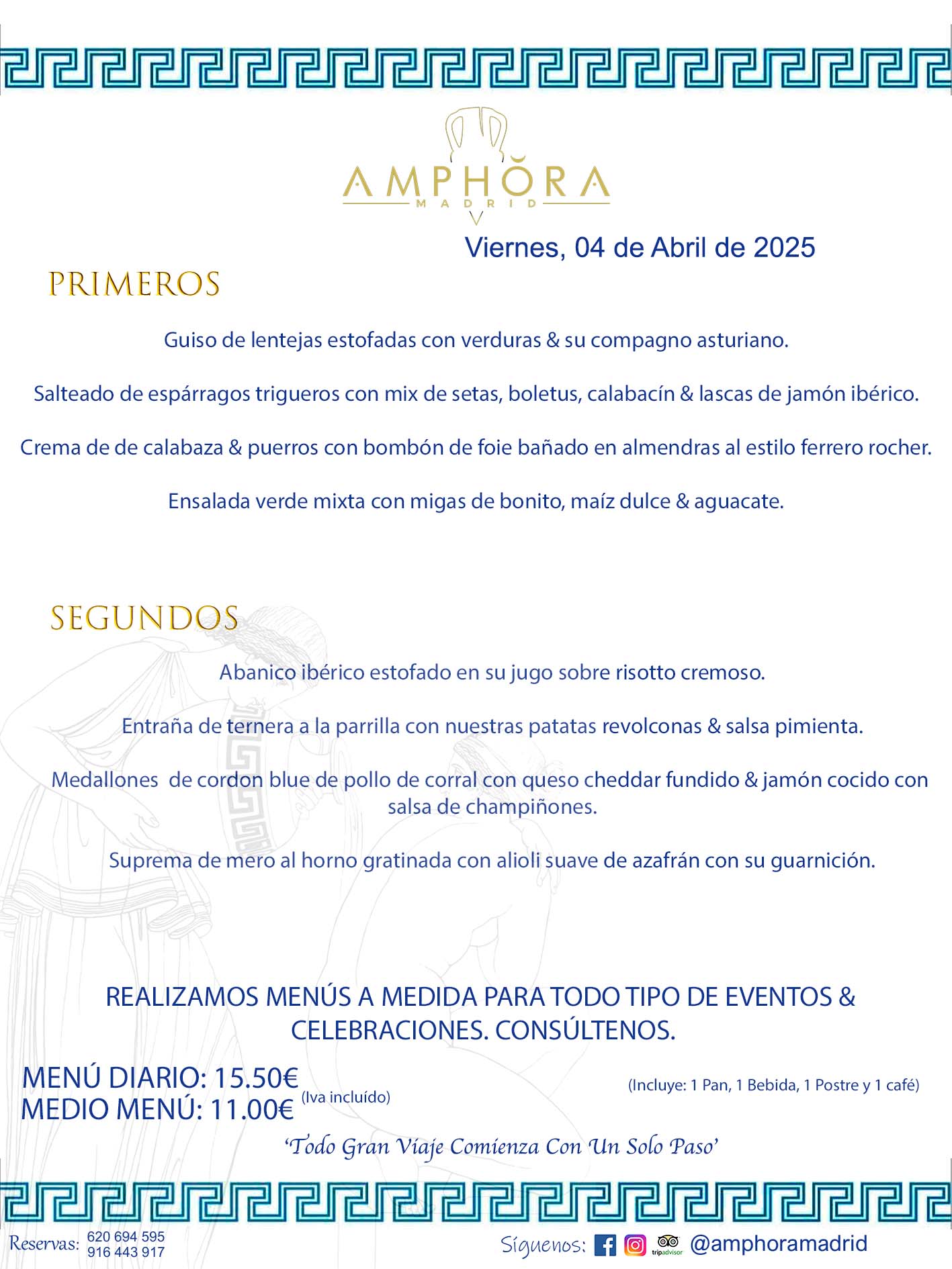 MENÚS DEL DÍA ALCORCÓN MENÚ DEL VIERNES 3 DE ABRIL DE DE 2025 MENÚS DIARIOS MEJORES MENÚS RESTAURANTES ALCORCÓN RESTAURANTE AMPHORA TERRAZA EN ALCORCÓN (DISPONEMOS DE UNA GRAN TERRAZA) Av. Leganés, 54 28923 · Alcorcón · Madrid · España. 91 644 39 17 620 694 595 También realizamos menús especiales a medida personalizados a grupos para todo tipo de eventos, como celebraciones, comidas o cenas de empresas, bautizos, bodas, cumpleaños, cenas o comidas de navidad 2023 2024, etc. Consúltenos o visite nuestras excelentes y amplias instalaciones y les prepararemos el menú más ajustado a sus necesidades y presupuesto. #RestaurantesEventos #RestaurantesMenúsCelebraciones #RestaurantesSalonesBodasBautizosComuniones #MenúsEspecialesparaEventosAlcorcón #MenúsCelebracionesAlcorcón #RestaurantesSalonesMenúsEspecialesGrupos #RestaurantesMenúsCumpleaños #ComidasCenasEmpresasAlcorcón #MenúsparaCenasComidasEventosEmpresasMadrid #MejoresTerrazasMadrid #MejorTerrazaAlcorcónMadrid #PresupuestosMenúsBodasComunionesBautizosAlcorcón #RestaurantesSecretosconEncantoMadrid #RestaurantesMenúsCenasComidasGruposEmpresasNavidadesAlcorcon #SalonesComidasCenasEmpresasAlcorcón #MenúsEventos #MenúsBodas #MenúsComuniones #MenúsCumpleaños #MenúsBautizos #MenúsEventosAlcorcón #MenúsBodasAlcorcón #MenúsComunionesAlcorcón #MenúsCumpleañosAlcorcón #MenúsBautizosAlcorcón #MenúsNavidadAlcorcón #MenúsComidasNavidad #MenúsCenasNavidad #SalonesEventosAlcorcón RESTAURANTES ALCORCÓN CELEBRACIONES EVENTOS CUMPLEAÑOS BODAS COMUNIONES BAUTIZOS, MENÚS ESPECIALES A MEDIDA PARA REUNIONES FAMILIARES EVENTOS CELEBRACIONES BODAS COMUNIONES BAUTIZOS EN ALCORCÓN, RESTAURANTES SALONES GRUPOS COMIDAS CENAS EN ALCORCÓN, RESTAURANTES COMIDAS CENAS EMPRESA ALCORCÓN MADRID, MEJORES TERRAZAS ALCORCÓN, MEJOR TERRAZA ALCORCÓN, RESTAURANTES SECRETOS CON ENCANTO EN MADRID, RESTAURANTES MENUS GRUPOS ESPECIALES COMIDAS CENAS EMPRESAS NAVIDADES ALCORCÓN, CONSÚLTE NUESTROS MENÚS A MEDIDA PARA EVENTOS - REALIZAMOS MENÚS A MEDIDA PARA BODAS, COMUNIONES, BAUTIZOS, CUMPLEAÑOS, CENAS COMIDAS DE EMPRESAS, ETC - NUESTRO RESTAURANTE DIPONE DE UNA EXTRAORDINARIA TERRAZA PARA TODO TIPO DE EVENTOS - NUESTROS SALONES INTERIORES SE ADAPTAN A TODO DE EVENTOS, YA SEAN PARTICULARES COMO DE EMPRESAS - RESTAURANTE PREPARADO PARA TODO TIPO DE EVENTOS DE CLIENTES DE LA ZONA SUR SUROESTE DE MADRID COMO ALCORCÓN MÓSTOLES FUENLABRADA VILLAVICIOSA DE ODÓN POZUELO DE ALARCÓN GETAFE LAS ROZAS MAJADAHONDA - UNO DE LOS MEJORES RESTAURANTES DE MADRID PARA COMER O CENAR A LA CARTA O CON NUESTROS MENÚS - CELEBRE CON NOSOTROS SUS REUNIONES FAMILIARES CUMPLEAÑOS BAUTIZOS COMUNIONES BODAS PRESENTACIONES ETC. PUES SERÁN UN ÉXITO - MEJORES RESTAURANTES SALONES CELEBRACIONES EN ALCORCÓN -RESTAURANTES MENUS GRUPOS COMIDAS CENAS REUNIONES EMPRESAS NAVIDADES 2024 ALCORCÓN ZONA SUR MADRID.MENÚS DEL DÍA ALCORCÓN DIARIOS MEJORES MENÚS RESTAURANTES ALCORCÓN RESTAURANTE AMPHORA TERRAZA EN ALCORCÓN (DISPONEMOS DE UNA GRAN TERRAZA)