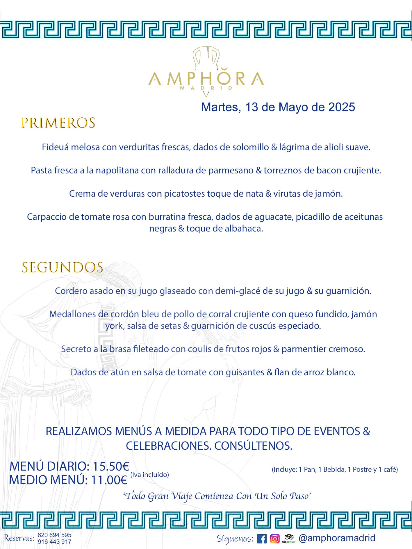 MENÚS DEL DÍA ALCORCÓN MENÚ DEL MARTES 13 DE MAYO DE DE 2025 MENÚS DIARIOS MEJORES MENÚS RESTAURANTES ALCORCÓN RESTAURANTE AMPHORA TERRAZA EN ALCORCÓN (DISPONEMOS DE UNA GRAN TERRAZA) Av. Leganés, 54 28923 · Alcorcón · Madrid · España. 91 644 39 17 620 694 595 También realizamos menús especiales a medida personalizados a grupos para todo tipo de eventos, como celebraciones, comidas o cenas de empresas, bautizos, bodas, cumpleaños, cenas o comidas de navidad 2023 2024, etc. Consúltenos o visite nuestras excelentes y amplias instalaciones y les prepararemos el menú más ajustado a sus necesidades y presupuesto. #RestaurantesEventos #RestaurantesMenúsCelebraciones #RestaurantesSalonesBodasBautizosComuniones #MenúsEspecialesparaEventosAlcorcón #MenúsCelebracionesAlcorcón #RestaurantesSalonesMenúsEspecialesGrupos #RestaurantesMenúsCumpleaños #ComidasCenasEmpresasAlcorcón #MenúsparaCenasComidasEventosEmpresasMadrid #MejoresTerrazasMadrid #MejorTerrazaAlcorcónMadrid #PresupuestosMenúsBodasComunionesBautizosAlcorcón #RestaurantesSecretosconEncantoMadrid #RestaurantesMenúsCenasComidasGruposEmpresasNavidadesAlcorcon #SalonesComidasCenasEmpresasAlcorcón #MenúsEventos #MenúsBodas #MenúsComuniones #MenúsCumpleaños #MenúsBautizos #MenúsEventosAlcorcón #MenúsBodasAlcorcón #MenúsComunionesAlcorcón #MenúsCumpleañosAlcorcón #MenúsBautizosAlcorcón #MenúsNavidadAlcorcón #MenúsComidasNavidad #MenúsCenasNavidad #SalonesEventosAlcorcón RESTAURANTES ALCORCÓN CELEBRACIONES EVENTOS CUMPLEAÑOS BODAS COMUNIONES BAUTIZOS, MENÚS ESPECIALES A MEDIDA PARA REUNIONES FAMILIARES EVENTOS CELEBRACIONES BODAS COMUNIONES BAUTIZOS EN ALCORCÓN, RESTAURANTES SALONES GRUPOS COMIDAS CENAS EN ALCORCÓN, RESTAURANTES COMIDAS CENAS EMPRESA ALCORCÓN MADRID, MEJORES TERRAZAS ALCORCÓN, MEJOR TERRAZA ALCORCÓN, RESTAURANTES SECRETOS CON ENCANTO EN MADRID, RESTAURANTES MENUS GRUPOS ESPECIALES COMIDAS CENAS EMPRESAS NAVIDADES ALCORCÓN, CONSÚLTE NUESTROS MENÚS A MEDIDA PARA EVENTOS - REALIZAMOS MENÚS A MEDIDA PARA BODAS, COMUNIONES, BAUTIZOS, CUMPLEAÑOS, CENAS COMIDAS DE EMPRESAS, ETC - NUESTRO RESTAURANTE DIPONE DE UNA EXTRAORDINARIA TERRAZA PARA TODO TIPO DE EVENTOS - NUESTROS SALONES INTERIORES SE ADAPTAN A TODO DE EVENTOS, YA SEAN PARTICULARES COMO DE EMPRESAS - RESTAURANTE PREPARADO PARA TODO TIPO DE EVENTOS DE CLIENTES DE LA ZONA SUR SUROESTE DE MADRID COMO ALCORCÓN MÓSTOLES FUENLABRADA VILLAVICIOSA DE ODÓN POZUELO DE ALARCÓN GETAFE LAS ROZAS MAJADAHONDA - UNO DE LOS MEJORES RESTAURANTES DE MADRID PARA COMER O CENAR A LA CARTA O CON NUESTROS MENÚS - CELEBRE CON NOSOTROS SUS REUNIONES FAMILIARES CUMPLEAÑOS BAUTIZOS COMUNIONES BODAS PRESENTACIONES ETC. PUES SERÁN UN ÉXITO - MEJORES RESTAURANTES SALONES CELEBRACIONES EN ALCORCÓN -RESTAURANTES MENUS GRUPOS COMIDAS CENAS REUNIONES EMPRESAS NAVIDADES 2024 ALCORCÓN ZONA SUR MADRID.MENÚS DEL DÍA ALCORCÓN DIARIOS MEJORES MENÚS RESTAURANTES ALCORCÓN RESTAURANTE AMPHORA TERRAZA EN ALCORCÓN (DISPONEMOS DE UNA GRAN TERRAZA)