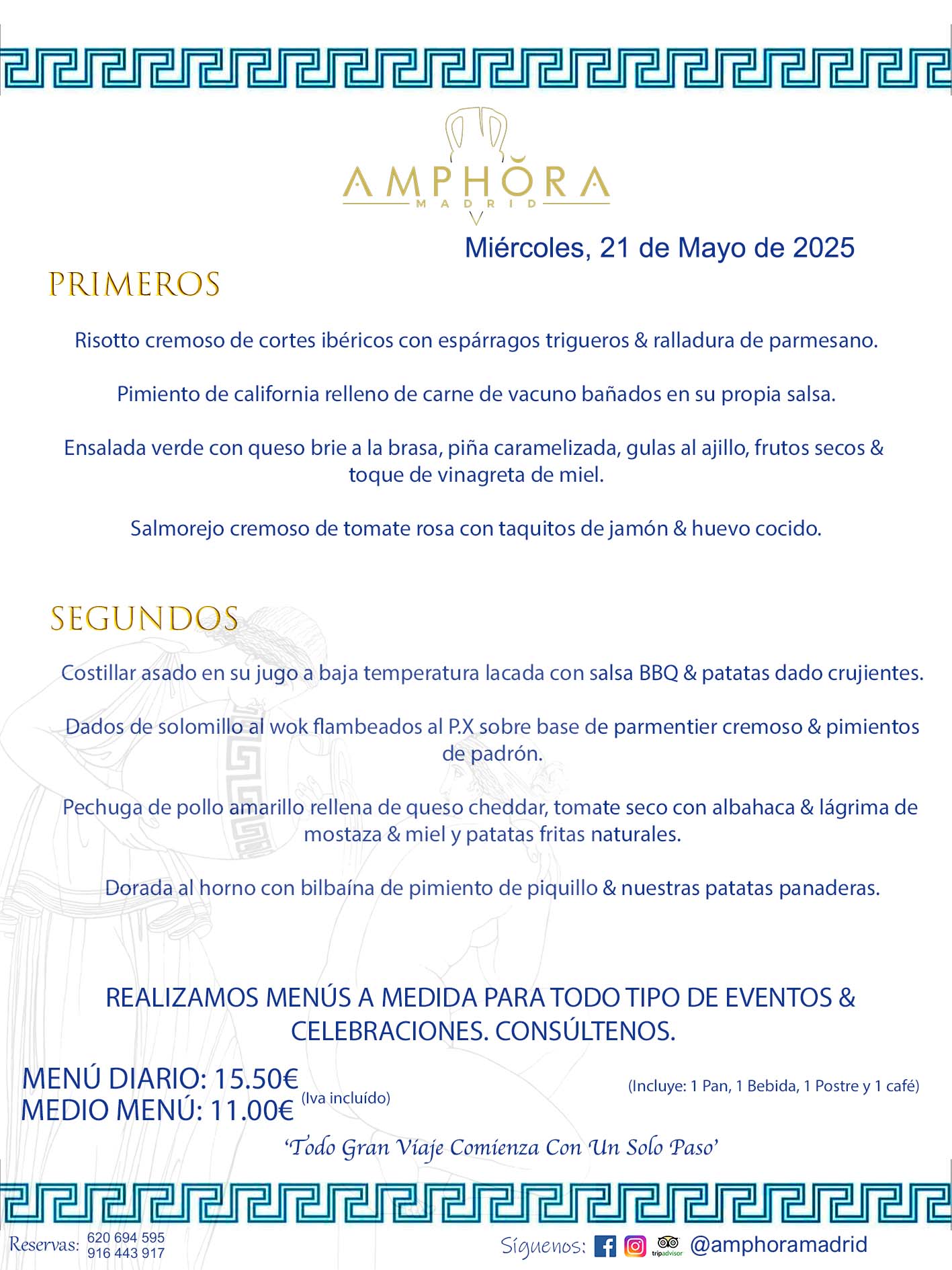 MENÚS DEL DÍA ALCORCÓN MENÚ DEL MIÉRCOLES 21 DE MAYO DE DE 2025 MENÚS DIARIOS MEJORES MENÚS RESTAURANTES ALCORCÓN RESTAURANTE AMPHORA TERRAZA EN ALCORCÓN (DISPONEMOS DE UNA GRAN TERRAZA) Av. Leganés, 54 28923 · Alcorcón · Madrid · España. 91 644 39 17 620 694 595 También realizamos menús especiales a medida personalizados a grupos para todo tipo de eventos, como celebraciones, comidas o cenas de empresas, bautizos, bodas, cumpleaños, cenas o comidas de navidad 2023 2024, etc. Consúltenos o visite nuestras excelentes y amplias instalaciones y les prepararemos el menú más ajustado a sus necesidades y presupuesto. #RestaurantesEventos #RestaurantesMenúsCelebraciones #RestaurantesSalonesBodasBautizosComuniones #MenúsEspecialesparaEventosAlcorcón #MenúsCelebracionesAlcorcón #RestaurantesSalonesMenúsEspecialesGrupos #RestaurantesMenúsCumpleaños #ComidasCenasEmpresasAlcorcón #MenúsparaCenasComidasEventosEmpresasMadrid #MejoresTerrazasMadrid #MejorTerrazaAlcorcónMadrid #PresupuestosMenúsBodasComunionesBautizosAlcorcón #RestaurantesSecretosconEncantoMadrid #RestaurantesMenúsCenasComidasGruposEmpresasNavidadesAlcorcon #SalonesComidasCenasEmpresasAlcorcón #MenúsEventos #MenúsBodas #MenúsComuniones #MenúsCumpleaños #MenúsBautizos #MenúsEventosAlcorcón #MenúsBodasAlcorcón #MenúsComunionesAlcorcón #MenúsCumpleañosAlcorcón #MenúsBautizosAlcorcón #MenúsNavidadAlcorcón #MenúsComidasNavidad #MenúsCenasNavidad #SalonesEventosAlcorcón RESTAURANTES ALCORCÓN CELEBRACIONES EVENTOS CUMPLEAÑOS BODAS COMUNIONES BAUTIZOS, MENÚS ESPECIALES A MEDIDA PARA REUNIONES FAMILIARES EVENTOS CELEBRACIONES BODAS COMUNIONES BAUTIZOS EN ALCORCÓN, RESTAURANTES SALONES GRUPOS COMIDAS CENAS EN ALCORCÓN, RESTAURANTES COMIDAS CENAS EMPRESA ALCORCÓN MADRID, MEJORES TERRAZAS ALCORCÓN, MEJOR TERRAZA ALCORCÓN, RESTAURANTES SECRETOS CON ENCANTO EN MADRID, RESTAURANTES MENUS GRUPOS ESPECIALES COMIDAS CENAS EMPRESAS NAVIDADES ALCORCÓN, CONSÚLTE NUESTROS MENÚS A MEDIDA PARA EVENTOS - REALIZAMOS MENÚS A MEDIDA PARA BODAS, COMUNIONES, BAUTIZOS, CUMPLEAÑOS, CENAS COMIDAS DE EMPRESAS, ETC - NUESTRO RESTAURANTE DIPONE DE UNA EXTRAORDINARIA TERRAZA PARA TODO TIPO DE EVENTOS - NUESTROS SALONES INTERIORES SE ADAPTAN A TODO DE EVENTOS, YA SEAN PARTICULARES COMO DE EMPRESAS - RESTAURANTE PREPARADO PARA TODO TIPO DE EVENTOS DE CLIENTES DE LA ZONA SUR SUROESTE DE MADRID COMO ALCORCÓN MÓSTOLES FUENLABRADA VILLAVICIOSA DE ODÓN POZUELO DE ALARCÓN GETAFE LAS ROZAS MAJADAHONDA - UNO DE LOS MEJORES RESTAURANTES DE MADRID PARA COMER O CENAR A LA CARTA O CON NUESTROS MENÚS - CELEBRE CON NOSOTROS SUS REUNIONES FAMILIARES CUMPLEAÑOS BAUTIZOS COMUNIONES BODAS PRESENTACIONES ETC. PUES SERÁN UN ÉXITO - MEJORES RESTAURANTES SALONES CELEBRACIONES EN ALCORCÓN -RESTAURANTES MENUS GRUPOS COMIDAS CENAS REUNIONES EMPRESAS NAVIDADES 2024 ALCORCÓN ZONA SUR MADRID.MENÚS DEL DÍA ALCORCÓN DIARIOS MEJORES MENÚS RESTAURANTES ALCORCÓN RESTAURANTE AMPHORA TERRAZA EN ALCORCÓN (DISPONEMOS DE UNA GRAN TERRAZA)