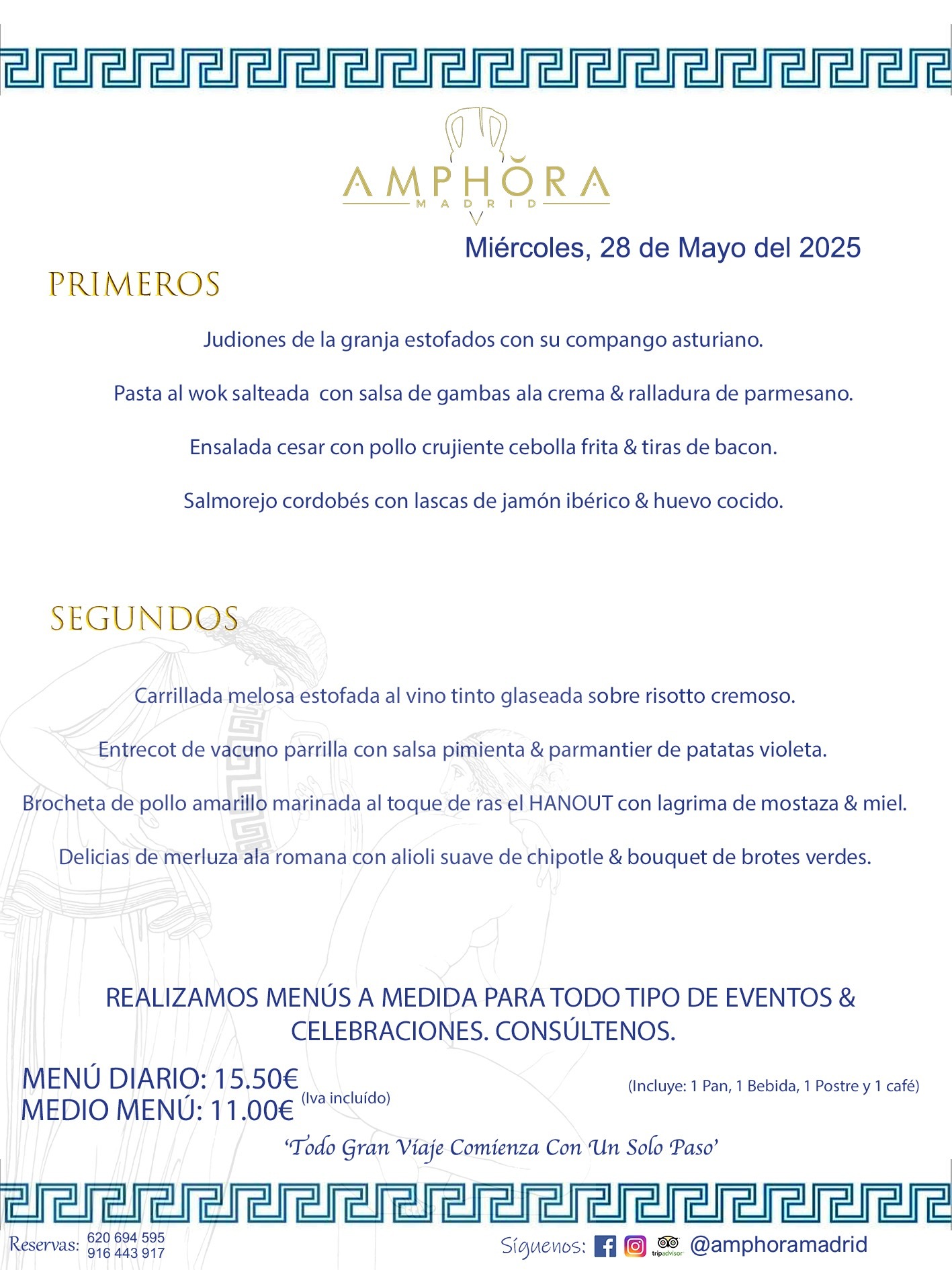 MENÚS DEL DÍA ALCORCÓN MENÚ DEL MIÉRCOLES 28 DE MAYO DE DE 2025 MENÚS DIARIOS MEJORES MENÚS RESTAURANTES ALCORCÓN RESTAURANTE AMPHORA TERRAZA EN ALCORCÓN (DISPONEMOS DE UNA GRAN TERRAZA) Av. Leganés, 54 28923 · Alcorcón · Madrid · España. 91 644 39 17 620 694 595 También realizamos menús especiales a medida personalizados a grupos para todo tipo de eventos, como celebraciones, comidas o cenas de empresas, bautizos, bodas, cumpleaños, cenas o comidas de navidad 2023 2024, etc. Consúltenos o visite nuestras excelentes y amplias instalaciones y les prepararemos el menú más ajustado a sus necesidades y presupuesto. #RestaurantesEventos #RestaurantesMenúsCelebraciones #RestaurantesSalonesBodasBautizosComuniones #MenúsEspecialesparaEventosAlcorcón #MenúsCelebracionesAlcorcón #RestaurantesSalonesMenúsEspecialesGrupos #RestaurantesMenúsCumpleaños #ComidasCenasEmpresasAlcorcón #MenúsparaCenasComidasEventosEmpresasMadrid #MejoresTerrazasMadrid #MejorTerrazaAlcorcónMadrid #PresupuestosMenúsBodasComunionesBautizosAlcorcón #RestaurantesSecretosconEncantoMadrid #RestaurantesMenúsCenasComidasGruposEmpresasNavidadesAlcorcon #SalonesComidasCenasEmpresasAlcorcón #MenúsEventos #MenúsBodas #MenúsComuniones #MenúsCumpleaños #MenúsBautizos #MenúsEventosAlcorcón #MenúsBodasAlcorcón #MenúsComunionesAlcorcón #MenúsCumpleañosAlcorcón #MenúsBautizosAlcorcón #MenúsNavidadAlcorcón #MenúsComidasNavidad #MenúsCenasNavidad #SalonesEventosAlcorcón RESTAURANTES ALCORCÓN CELEBRACIONES EVENTOS CUMPLEAÑOS BODAS COMUNIONES BAUTIZOS, MENÚS ESPECIALES A MEDIDA PARA REUNIONES FAMILIARES EVENTOS CELEBRACIONES BODAS COMUNIONES BAUTIZOS EN ALCORCÓN, RESTAURANTES SALONES GRUPOS COMIDAS CENAS EN ALCORCÓN, RESTAURANTES COMIDAS CENAS EMPRESA ALCORCÓN MADRID, MEJORES TERRAZAS ALCORCÓN, MEJOR TERRAZA ALCORCÓN, RESTAURANTES SECRETOS CON ENCANTO EN MADRID, RESTAURANTES MENUS GRUPOS ESPECIALES COMIDAS CENAS EMPRESAS NAVIDADES ALCORCÓN, CONSÚLTE NUESTROS MENÚS A MEDIDA PARA EVENTOS - REALIZAMOS MENÚS A MEDIDA PARA BODAS, COMUNIONES, BAUTIZOS, CUMPLEAÑOS, CENAS COMIDAS DE EMPRESAS, ETC - NUESTRO RESTAURANTE DIPONE DE UNA EXTRAORDINARIA TERRAZA PARA TODO TIPO DE EVENTOS - NUESTROS SALONES INTERIORES SE ADAPTAN A TODO DE EVENTOS, YA SEAN PARTICULARES COMO DE EMPRESAS - RESTAURANTE PREPARADO PARA TODO TIPO DE EVENTOS DE CLIENTES DE LA ZONA SUR SUROESTE DE MADRID COMO ALCORCÓN MÓSTOLES FUENLABRADA VILLAVICIOSA DE ODÓN POZUELO DE ALARCÓN GETAFE LAS ROZAS MAJADAHONDA - UNO DE LOS MEJORES RESTAURANTES DE MADRID PARA COMER O CENAR A LA CARTA O CON NUESTROS MENÚS - CELEBRE CON NOSOTROS SUS REUNIONES FAMILIARES CUMPLEAÑOS BAUTIZOS COMUNIONES BODAS PRESENTACIONES ETC. PUES SERÁN UN ÉXITO - MEJORES RESTAURANTES SALONES CELEBRACIONES EN ALCORCÓN -RESTAURANTES MENUS GRUPOS COMIDAS CENAS REUNIONES EMPRESAS NAVIDADES 2024 ALCORCÓN ZONA SUR MADRID.MENÚS DEL DÍA ALCORCÓN DIARIOS MEJORES MENÚS RESTAURANTES ALCORCÓN RESTAURANTE AMPHORA TERRAZA EN ALCORCÓN (DISPONEMOS DE UNA GRAN TERRAZA)