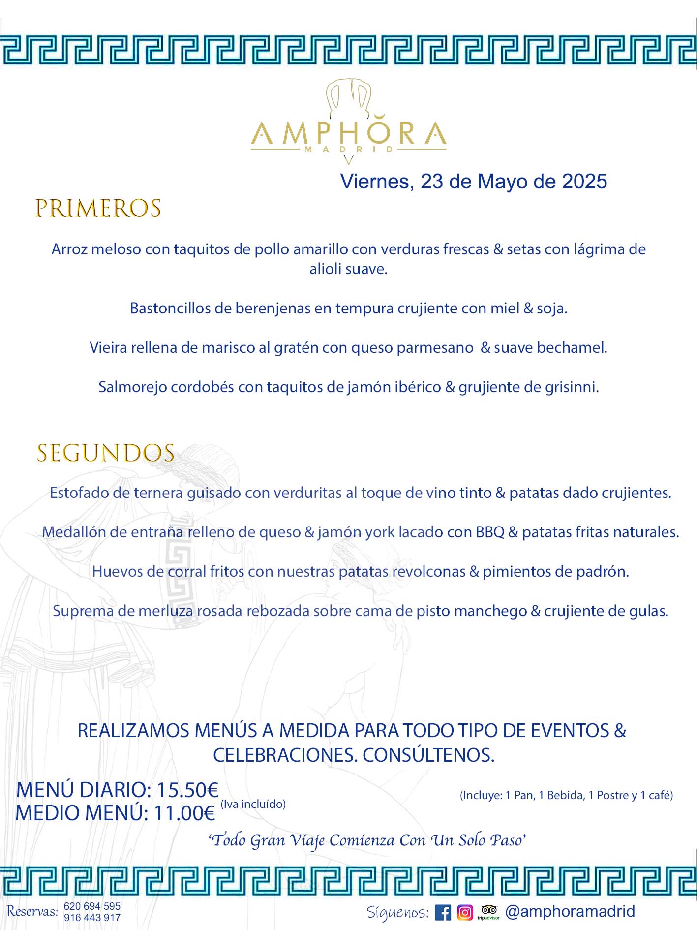 MENÚS DEL DÍA ALCORCÓN MENÚ DEL VIERNES 23 DE MAYO DE DE 2025 MENÚS DIARIOS MEJORES MENÚS RESTAURANTES ALCORCÓN RESTAURANTE AMPHORA TERRAZA EN ALCORCÓN (DISPONEMOS DE UNA GRAN TERRAZA) Av. Leganés, 54 28923 · Alcorcón · Madrid · España. 91 644 39 17 620 694 595 También realizamos menús especiales a medida personalizados a grupos para todo tipo de eventos, como celebraciones, comidas o cenas de empresas, bautizos, bodas, cumpleaños, cenas o comidas de navidad 2023 2024, etc. Consúltenos o visite nuestras excelentes y amplias instalaciones y les prepararemos el menú más ajustado a sus necesidades y presupuesto. #RestaurantesEventos #RestaurantesMenúsCelebraciones #RestaurantesSalonesBodasBautizosComuniones #MenúsEspecialesparaEventosAlcorcón #MenúsCelebracionesAlcorcón #RestaurantesSalonesMenúsEspecialesGrupos #RestaurantesMenúsCumpleaños #ComidasCenasEmpresasAlcorcón #MenúsparaCenasComidasEventosEmpresasMadrid #MejoresTerrazasMadrid #MejorTerrazaAlcorcónMadrid #PresupuestosMenúsBodasComunionesBautizosAlcorcón #RestaurantesSecretosconEncantoMadrid #RestaurantesMenúsCenasComidasGruposEmpresasNavidadesAlcorcon #SalonesComidasCenasEmpresasAlcorcón #MenúsEventos #MenúsBodas #MenúsComuniones #MenúsCumpleaños #MenúsBautizos #MenúsEventosAlcorcón #MenúsBodasAlcorcón #MenúsComunionesAlcorcón #MenúsCumpleañosAlcorcón #MenúsBautizosAlcorcón #MenúsNavidadAlcorcón #MenúsComidasNavidad #MenúsCenasNavidad #SalonesEventosAlcorcón RESTAURANTES ALCORCÓN CELEBRACIONES EVENTOS CUMPLEAÑOS BODAS COMUNIONES BAUTIZOS, MENÚS ESPECIALES A MEDIDA PARA REUNIONES FAMILIARES EVENTOS CELEBRACIONES BODAS COMUNIONES BAUTIZOS EN ALCORCÓN, RESTAURANTES SALONES GRUPOS COMIDAS CENAS EN ALCORCÓN, RESTAURANTES COMIDAS CENAS EMPRESA ALCORCÓN MADRID, MEJORES TERRAZAS ALCORCÓN, MEJOR TERRAZA ALCORCÓN, RESTAURANTES SECRETOS CON ENCANTO EN MADRID, RESTAURANTES MENUS GRUPOS ESPECIALES COMIDAS CENAS EMPRESAS NAVIDADES ALCORCÓN, CONSÚLTE NUESTROS MENÚS A MEDIDA PARA EVENTOS - REALIZAMOS MENÚS A MEDIDA PARA BODAS, COMUNIONES, BAUTIZOS, CUMPLEAÑOS, CENAS COMIDAS DE EMPRESAS, ETC - NUESTRO RESTAURANTE DIPONE DE UNA EXTRAORDINARIA TERRAZA PARA TODO TIPO DE EVENTOS - NUESTROS SALONES INTERIORES SE ADAPTAN A TODO DE EVENTOS, YA SEAN PARTICULARES COMO DE EMPRESAS - RESTAURANTE PREPARADO PARA TODO TIPO DE EVENTOS DE CLIENTES DE LA ZONA SUR SUROESTE DE MADRID COMO ALCORCÓN MÓSTOLES FUENLABRADA VILLAVICIOSA DE ODÓN POZUELO DE ALARCÓN GETAFE LAS ROZAS MAJADAHONDA - UNO DE LOS MEJORES RESTAURANTES DE MADRID PARA COMER O CENAR A LA CARTA O CON NUESTROS MENÚS - CELEBRE CON NOSOTROS SUS REUNIONES FAMILIARES CUMPLEAÑOS BAUTIZOS COMUNIONES BODAS PRESENTACIONES ETC. PUES SERÁN UN ÉXITO - MEJORES RESTAURANTES SALONES CELEBRACIONES EN ALCORCÓN -RESTAURANTES MENUS GRUPOS COMIDAS CENAS REUNIONES EMPRESAS NAVIDADES 2024 ALCORCÓN ZONA SUR MADRID.MENÚS DEL DÍA ALCORCÓN DIARIOS MEJORES MENÚS RESTAURANTES ALCORCÓN RESTAURANTE AMPHORA TERRAZA EN ALCORCÓN (DISPONEMOS DE UNA GRAN TERRAZA)