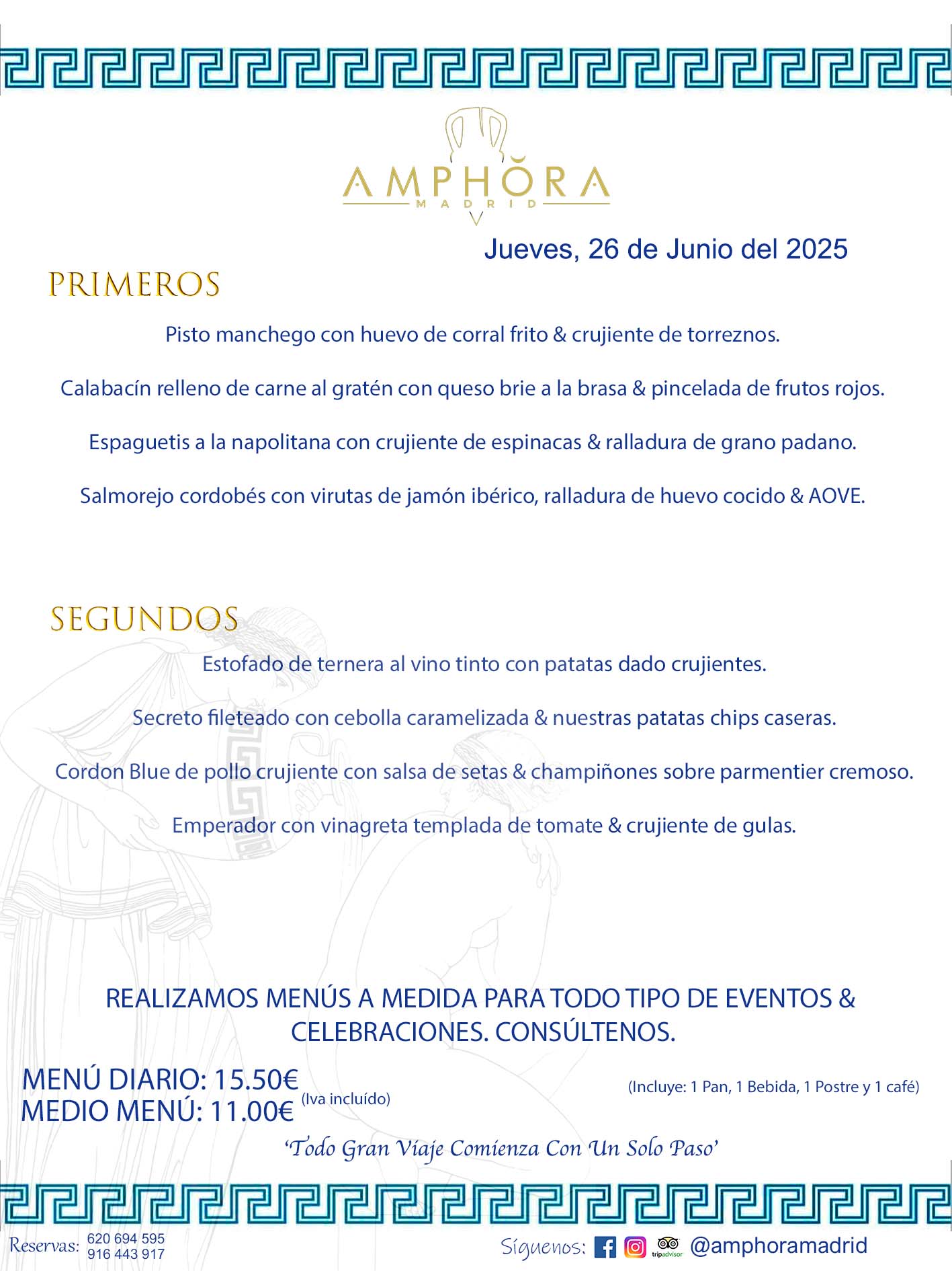MENÚS DEL DÍA ALCORCÓN MENÚ DEL JUEVES 26 DE JUNIO DE DE 2025 MENÚS DIARIOS MEJORES MENÚS RESTAURANTES ALCORCÓN RESTAURANTE AMPHORA TERRAZA EN ALCORCÓN (DISPONEMOS DE UNA GRAN TERRAZA) Av. Leganés, 54 28923 · Alcorcón · Madrid · España. 91 644 39 17 620 694 595 También realizamos menús especiales a medida personalizados a grupos para todo tipo de eventos, como celebraciones, comidas o cenas de empresas, bautizos, bodas, cumpleaños, cenas o comidas de navidad 2023 2024, etc. Consúltenos o visite nuestras excelentes y amplias instalaciones y les prepararemos el menú más ajustado a sus necesidades y presupuesto. #RestaurantesEventos #RestaurantesMenúsCelebraciones #RestaurantesSalonesBodasBautizosComuniones #MenúsEspecialesparaEventosAlcorcón #MenúsCelebracionesAlcorcón #RestaurantesSalonesMenúsEspecialesGrupos #RestaurantesMenúsCumpleaños #ComidasCenasEmpresasAlcorcón #MenúsparaCenasComidasEventosEmpresasMadrid #MejoresTerrazasMadrid #MejorTerrazaAlcorcónMadrid #PresupuestosMenúsBodasComunionesBautizosAlcorcón #RestaurantesSecretosconEncantoMadrid #RestaurantesMenúsCenasComidasGruposEmpresasNavidadesAlcorcon #SalonesComidasCenasEmpresasAlcorcón #MenúsEventos #MenúsBodas #MenúsComuniones #MenúsCumpleaños #MenúsBautizos #MenúsEventosAlcorcón #MenúsBodasAlcorcón #MenúsComunionesAlcorcón #MenúsCumpleañosAlcorcón #MenúsBautizosAlcorcón #MenúsNavidadAlcorcón #MenúsComidasNavidad #MenúsCenasNavidad #SalonesEventosAlcorcón RESTAURANTES ALCORCÓN CELEBRACIONES EVENTOS CUMPLEAÑOS BODAS COMUNIONES BAUTIZOS, MENÚS ESPECIALES A MEDIDA PARA REUNIONES FAMILIARES EVENTOS CELEBRACIONES BODAS COMUNIONES BAUTIZOS EN ALCORCÓN, RESTAURANTES SALONES GRUPOS COMIDAS CENAS EN ALCORCÓN, RESTAURANTES COMIDAS CENAS EMPRESA ALCORCÓN MADRID, MEJORES TERRAZAS ALCORCÓN, MEJOR TERRAZA ALCORCÓN, RESTAURANTES SECRETOS CON ENCANTO EN MADRID, RESTAURANTES MENUS GRUPOS ESPECIALES COMIDAS CENAS EMPRESAS NAVIDADES ALCORCÓN, CONSÚLTE NUESTROS MENÚS A MEDIDA PARA EVENTOS - REALIZAMOS MENÚS A MEDIDA PARA BODAS, COMUNIONES, BAUTIZOS, CUMPLEAÑOS, CENAS COMIDAS DE EMPRESAS, ETC - NUESTRO RESTAURANTE DIPONE DE UNA EXTRAORDINARIA TERRAZA PARA TODO TIPO DE EVENTOS - NUESTROS SALONES INTERIORES SE ADAPTAN A TODO DE EVENTOS, YA SEAN PARTICULARES COMO DE EMPRESAS - RESTAURANTE PREPARADO PARA TODO TIPO DE EVENTOS DE CLIENTES DE LA ZONA SUR SUROESTE DE MADRID COMO ALCORCÓN MÓSTOLES FUENLABRADA VILLAVICIOSA DE ODÓN POZUELO DE ALARCÓN GETAFE LAS ROZAS MAJADAHONDA - UNO DE LOS MEJORES RESTAURANTES DE MADRID PARA COMER O CENAR A LA CARTA O CON NUESTROS MENÚS - CELEBRE CON NOSOTROS SUS REUNIONES FAMILIARES CUMPLEAÑOS BAUTIZOS COMUNIONES BODAS PRESENTACIONES ETC. PUES SERÁN UN ÉXITO - MEJORES RESTAURANTES SALONES CELEBRACIONES EN ALCORCÓN -RESTAURANTES MENUS GRUPOS COMIDAS CENAS REUNIONES EMPRESAS NAVIDADES 2024 ALCORCÓN ZONA SUR MADRID.MENÚS DEL DÍA ALCORCÓN DIARIOS MEJORES MENÚS RESTAURANTES ALCORCÓN RESTAURANTE AMPHORA TERRAZA EN ALCORCÓN (DISPONEMOS DE UNA GRAN TERRAZA)