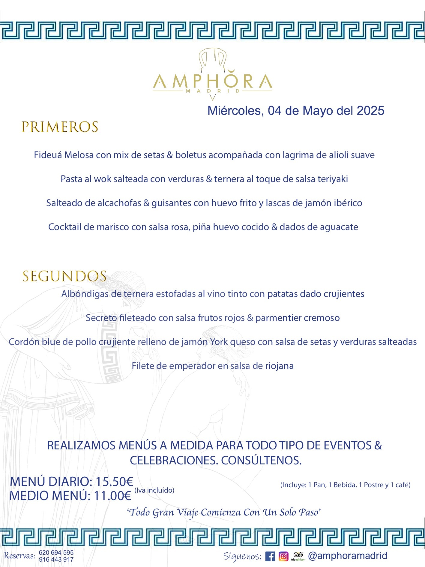 MENÚS DEL DÍA ALCORCÓN MENÚ DEL MIÉRCOLES 4 DE JUNIO DE DE 2025 MENÚS DIARIOS MEJORES MENÚS RESTAURANTES ALCORCÓN RESTAURANTE AMPHORA TERRAZA EN ALCORCÓN (DISPONEMOS DE UNA GRAN TERRAZA) Av. Leganés, 54 28923 · Alcorcón · Madrid · España. 91 644 39 17 620 694 595 También realizamos menús especiales a medida personalizados a grupos para todo tipo de eventos, como celebraciones, comidas o cenas de empresas, bautizos, bodas, cumpleaños, cenas o comidas de navidad 2023 2024, etc. Consúltenos o visite nuestras excelentes y amplias instalaciones y les prepararemos el menú más ajustado a sus necesidades y presupuesto. #RestaurantesEventos #RestaurantesMenúsCelebraciones #RestaurantesSalonesBodasBautizosComuniones #MenúsEspecialesparaEventosAlcorcón #MenúsCelebracionesAlcorcón #RestaurantesSalonesMenúsEspecialesGrupos #RestaurantesMenúsCumpleaños #ComidasCenasEmpresasAlcorcón #MenúsparaCenasComidasEventosEmpresasMadrid #MejoresTerrazasMadrid #MejorTerrazaAlcorcónMadrid #PresupuestosMenúsBodasComunionesBautizosAlcorcón #RestaurantesSecretosconEncantoMadrid #RestaurantesMenúsCenasComidasGruposEmpresasNavidadesAlcorcon #SalonesComidasCenasEmpresasAlcorcón #MenúsEventos #MenúsBodas #MenúsComuniones #MenúsCumpleaños #MenúsBautizos #MenúsEventosAlcorcón #MenúsBodasAlcorcón #MenúsComunionesAlcorcón #MenúsCumpleañosAlcorcón #MenúsBautizosAlcorcón #MenúsNavidadAlcorcón #MenúsComidasNavidad #MenúsCenasNavidad #SalonesEventosAlcorcón RESTAURANTES ALCORCÓN CELEBRACIONES EVENTOS CUMPLEAÑOS BODAS COMUNIONES BAUTIZOS, MENÚS ESPECIALES A MEDIDA PARA REUNIONES FAMILIARES EVENTOS CELEBRACIONES BODAS COMUNIONES BAUTIZOS EN ALCORCÓN, RESTAURANTES SALONES GRUPOS COMIDAS CENAS EN ALCORCÓN, RESTAURANTES COMIDAS CENAS EMPRESA ALCORCÓN MADRID, MEJORES TERRAZAS ALCORCÓN, MEJOR TERRAZA ALCORCÓN, RESTAURANTES SECRETOS CON ENCANTO EN MADRID, RESTAURANTES MENUS GRUPOS ESPECIALES COMIDAS CENAS EMPRESAS NAVIDADES ALCORCÓN, CONSÚLTE NUESTROS MENÚS A MEDIDA PARA EVENTOS - REALIZAMOS MENÚS A MEDIDA PARA BODAS, COMUNIONES, BAUTIZOS, CUMPLEAÑOS, CENAS COMIDAS DE EMPRESAS, ETC - NUESTRO RESTAURANTE DIPONE DE UNA EXTRAORDINARIA TERRAZA PARA TODO TIPO DE EVENTOS - NUESTROS SALONES INTERIORES SE ADAPTAN A TODO DE EVENTOS, YA SEAN PARTICULARES COMO DE EMPRESAS - RESTAURANTE PREPARADO PARA TODO TIPO DE EVENTOS DE CLIENTES DE LA ZONA SUR SUROESTE DE MADRID COMO ALCORCÓN MÓSTOLES FUENLABRADA VILLAVICIOSA DE ODÓN POZUELO DE ALARCÓN GETAFE LAS ROZAS MAJADAHONDA - UNO DE LOS MEJORES RESTAURANTES DE MADRID PARA COMER O CENAR A LA CARTA O CON NUESTROS MENÚS - CELEBRE CON NOSOTROS SUS REUNIONES FAMILIARES CUMPLEAÑOS BAUTIZOS COMUNIONES BODAS PRESENTACIONES ETC. PUES SERÁN UN ÉXITO - MEJORES RESTAURANTES SALONES CELEBRACIONES EN ALCORCÓN -RESTAURANTES MENUS GRUPOS COMIDAS CENAS REUNIONES EMPRESAS NAVIDADES 2024 ALCORCÓN ZONA SUR MADRID.MENÚS DEL DÍA ALCORCÓN DIARIOS MEJORES MENÚS RESTAURANTES ALCORCÓN RESTAURANTE AMPHORA TERRAZA EN ALCORCÓN (DISPONEMOS DE UNA GRAN TERRAZA)
