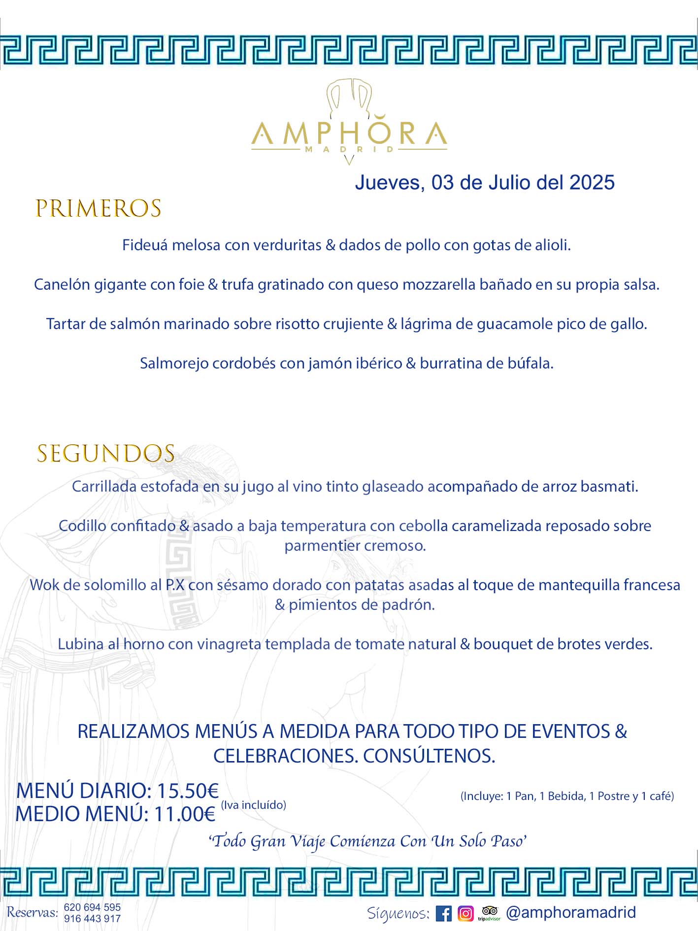 MENÚS DEL DÍA ALCORCÓN MENÚ DEL JUEVES 3 DE JULIO DE DE 2025 MENÚS DIARIOS MEJORES MENÚS RESTAURANTES ALCORCÓN RESTAURANTE AMPHORA TERRAZA EN ALCORCÓN (DISPONEMOS DE UNA GRAN TERRAZA) Av. Leganés, 54 28923 · Alcorcón · Madrid · España. 91 644 39 17 620 694 595 También realizamos menús especiales a medida personalizados a grupos para todo tipo de eventos, como celebraciones, comidas o cenas de empresas, bautizos, bodas, cumpleaños, cenas o comidas de navidad 2023 2024, etc. Consúltenos o visite nuestras excelentes y amplias instalaciones y les prepararemos el menú más ajustado a sus necesidades y presupuesto. #RestaurantesEventos #RestaurantesMenúsCelebraciones #RestaurantesSalonesBodasBautizosComuniones #MenúsEspecialesparaEventosAlcorcón #MenúsCelebracionesAlcorcón #RestaurantesSalonesMenúsEspecialesGrupos #RestaurantesMenúsCumpleaños #ComidasCenasEmpresasAlcorcón #MenúsparaCenasComidasEventosEmpresasMadrid #MejoresTerrazasMadrid #MejorTerrazaAlcorcónMadrid #PresupuestosMenúsBodasComunionesBautizosAlcorcón #RestaurantesSecretosconEncantoMadrid #RestaurantesMenúsCenasComidasGruposEmpresasNavidadesAlcorcon #SalonesComidasCenasEmpresasAlcorcón #MenúsEventos #MenúsBodas #MenúsComuniones #MenúsCumpleaños #MenúsBautizos #MenúsEventosAlcorcón #MenúsBodasAlcorcón #MenúsComunionesAlcorcón #MenúsCumpleañosAlcorcón #MenúsBautizosAlcorcón #MenúsNavidadAlcorcón #MenúsComidasNavidad #MenúsCenasNavidad #SalonesEventosAlcorcón RESTAURANTES ALCORCÓN CELEBRACIONES EVENTOS CUMPLEAÑOS BODAS COMUNIONES BAUTIZOS, MENÚS ESPECIALES A MEDIDA PARA REUNIONES FAMILIARES EVENTOS CELEBRACIONES BODAS COMUNIONES BAUTIZOS EN ALCORCÓN, RESTAURANTES SALONES GRUPOS COMIDAS CENAS EN ALCORCÓN, RESTAURANTES COMIDAS CENAS EMPRESA ALCORCÓN MADRID, MEJORES TERRAZAS ALCORCÓN, MEJOR TERRAZA ALCORCÓN, RESTAURANTES SECRETOS CON ENCANTO EN MADRID, RESTAURANTES MENUS GRUPOS ESPECIALES COMIDAS CENAS EMPRESAS NAVIDADES ALCORCÓN, CONSÚLTE NUESTROS MENÚS A MEDIDA PARA EVENTOS - REALIZAMOS MENÚS A MEDIDA PARA BODAS, COMUNIONES, BAUTIZOS, CUMPLEAÑOS, CENAS COMIDAS DE EMPRESAS, ETC - NUESTRO RESTAURANTE DIPONE DE UNA EXTRAORDINARIA TERRAZA PARA TODO TIPO DE EVENTOS - NUESTROS SALONES INTERIORES SE ADAPTAN A TODO DE EVENTOS, YA SEAN PARTICULARES COMO DE EMPRESAS - RESTAURANTE PREPARADO PARA TODO TIPO DE EVENTOS DE CLIENTES DE LA ZONA SUR SUROESTE DE MADRID COMO ALCORCÓN MÓSTOLES FUENLABRADA VILLAVICIOSA DE ODÓN POZUELO DE ALARCÓN GETAFE LAS ROZAS MAJADAHONDA - UNO DE LOS MEJORES RESTAURANTES DE MADRID PARA COMER O CENAR A LA CARTA O CON NUESTROS MENÚS - CELEBRE CON NOSOTROS SUS REUNIONES FAMILIARES CUMPLEAÑOS BAUTIZOS COMUNIONES BODAS PRESENTACIONES ETC. PUES SERÁN UN ÉXITO - MEJORES RESTAURANTES SALONES CELEBRACIONES EN ALCORCÓN -RESTAURANTES MENUS GRUPOS COMIDAS CENAS REUNIONES EMPRESAS NAVIDADES 2024 ALCORCÓN ZONA SUR MADRID.MENÚS DEL DÍA ALCORCÓN DIARIOS MEJORES MENÚS RESTAURANTES ALCORCÓN RESTAURANTE AMPHORA TERRAZA EN ALCORCÓN (DISPONEMOS DE UNA GRAN TERRAZA)