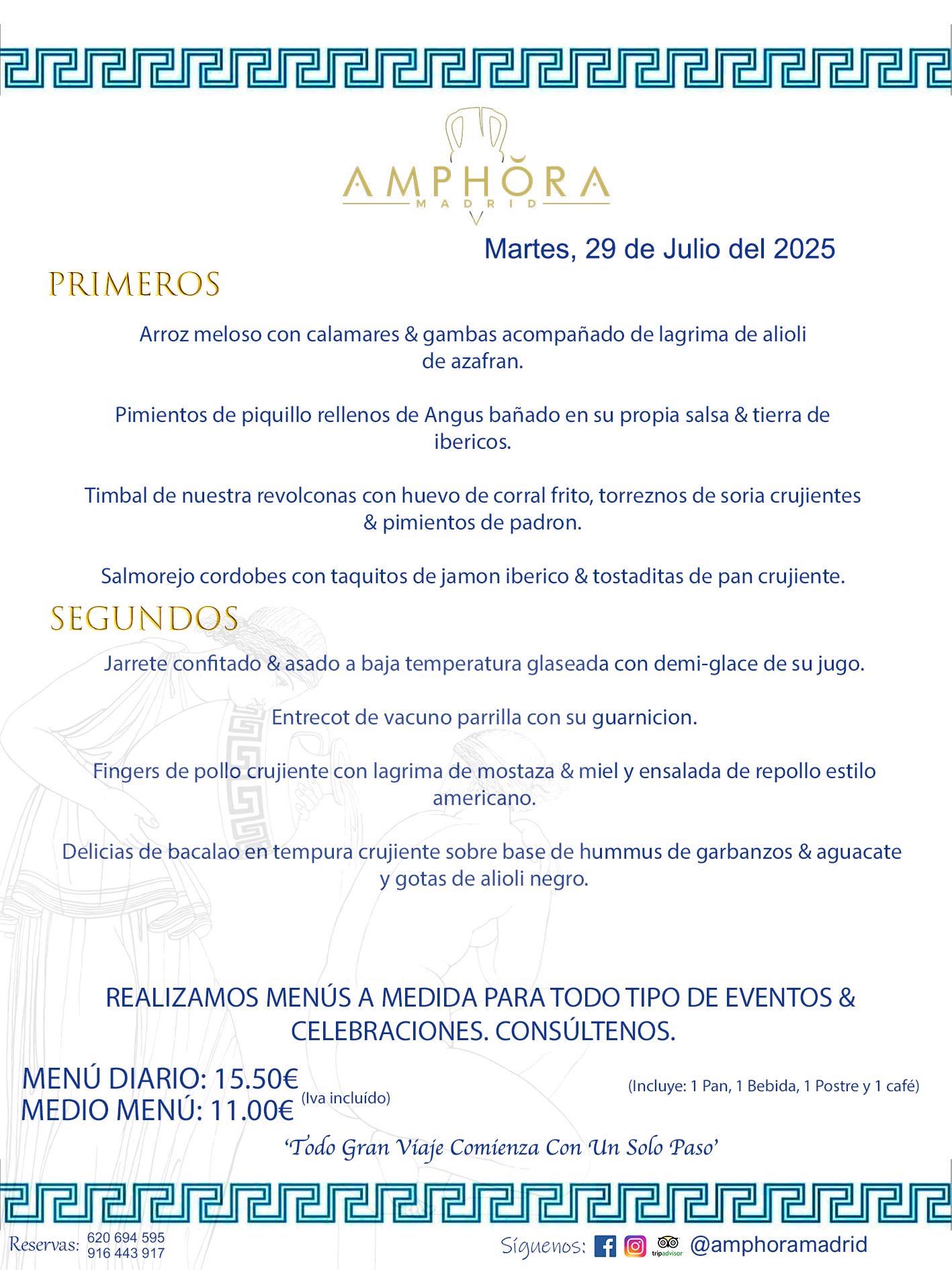 MENÚS DEL DÍA ALCORCÓN MENÚ DEL MARTES 29 DE JULIO DE DE 2025 MENÚS DIARIOS MEJORES MENÚS RESTAURANTES ALCORCÓN RESTAURANTE AMPHORA TERRAZA EN ALCORCÓN (DISPONEMOS DE UNA GRAN TERRAZA) Av. Leganés, 54 28923 · Alcorcón · Madrid · España. 91 644 39 17 620 694 595 También realizamos menús especiales a medida personalizados a grupos para todo tipo de eventos, como celebraciones, comidas o cenas de empresas, bautizos, bodas, cumpleaños, cenas o comidas de navidad 2023 2024, etc. Consúltenos o visite nuestras excelentes y amplias instalaciones y les prepararemos el menú más ajustado a sus necesidades y presupuesto. #RestaurantesEventos #RestaurantesMenúsCelebraciones #RestaurantesSalonesBodasBautizosComuniones #MenúsEspecialesparaEventosAlcorcón #MenúsCelebracionesAlcorcón #RestaurantesSalonesMenúsEspecialesGrupos #RestaurantesMenúsCumpleaños #ComidasCenasEmpresasAlcorcón #MenúsparaCenasComidasEventosEmpresasMadrid #MejoresTerrazasMadrid #MejorTerrazaAlcorcónMadrid #PresupuestosMenúsBodasComunionesBautizosAlcorcón #RestaurantesSecretosconEncantoMadrid #RestaurantesMenúsCenasComidasGruposEmpresasNavidadesAlcorcon #SalonesComidasCenasEmpresasAlcorcón #MenúsEventos #MenúsBodas #MenúsComuniones #MenúsCumpleaños #MenúsBautizos #MenúsEventosAlcorcón #MenúsBodasAlcorcón #MenúsComunionesAlcorcón #MenúsCumpleañosAlcorcón #MenúsBautizosAlcorcón #MenúsNavidadAlcorcón #MenúsComidasNavidad #MenúsCenasNavidad #SalonesEventosAlcorcón RESTAURANTES ALCORCÓN CELEBRACIONES EVENTOS CUMPLEAÑOS BODAS COMUNIONES BAUTIZOS, MENÚS ESPECIALES A MEDIDA PARA REUNIONES FAMILIARES EVENTOS CELEBRACIONES BODAS COMUNIONES BAUTIZOS EN ALCORCÓN, RESTAURANTES SALONES GRUPOS COMIDAS CENAS EN ALCORCÓN, RESTAURANTES COMIDAS CENAS EMPRESA ALCORCÓN MADRID, MEJORES TERRAZAS ALCORCÓN, MEJOR TERRAZA ALCORCÓN, RESTAURANTES SECRETOS CON ENCANTO EN MADRID, RESTAURANTES MENUS GRUPOS ESPECIALES COMIDAS CENAS EMPRESAS NAVIDADES ALCORCÓN, CONSÚLTE NUESTROS MENÚS A MEDIDA PARA EVENTOS - REALIZAMOS MENÚS A MEDIDA PARA BODAS, COMUNIONES, BAUTIZOS, CUMPLEAÑOS, CENAS COMIDAS DE EMPRESAS, ETC - NUESTRO RESTAURANTE DIPONE DE UNA EXTRAORDINARIA TERRAZA PARA TODO TIPO DE EVENTOS - NUESTROS SALONES INTERIORES SE ADAPTAN A TODO DE EVENTOS, YA SEAN PARTICULARES COMO DE EMPRESAS - RESTAURANTE PREPARADO PARA TODO TIPO DE EVENTOS DE CLIENTES DE LA ZONA SUR SUROESTE DE MADRID COMO ALCORCÓN MÓSTOLES FUENLABRADA VILLAVICIOSA DE ODÓN POZUELO DE ALARCÓN GETAFE LAS ROZAS MAJADAHONDA - UNO DE LOS MEJORES RESTAURANTES DE MADRID PARA COMER O CENAR A LA CARTA O CON NUESTROS MENÚS - CELEBRE CON NOSOTROS SUS REUNIONES FAMILIARES CUMPLEAÑOS BAUTIZOS COMUNIONES BODAS PRESENTACIONES ETC. PUES SERÁN UN ÉXITO - MEJORES RESTAURANTES SALONES CELEBRACIONES EN ALCORCÓN -RESTAURANTES MENUS GRUPOS COMIDAS CENAS REUNIONES EMPRESAS NAVIDADES 2024 ALCORCÓN ZONA SUR MADRID.MENÚS DEL DÍA ALCORCÓN DIARIOS MEJORES MENÚS RESTAURANTES ALCORCÓN RESTAURANTE AMPHORA TERRAZA EN ALCORCÓN (DISPONEMOS DE UNA GRAN TERRAZA)