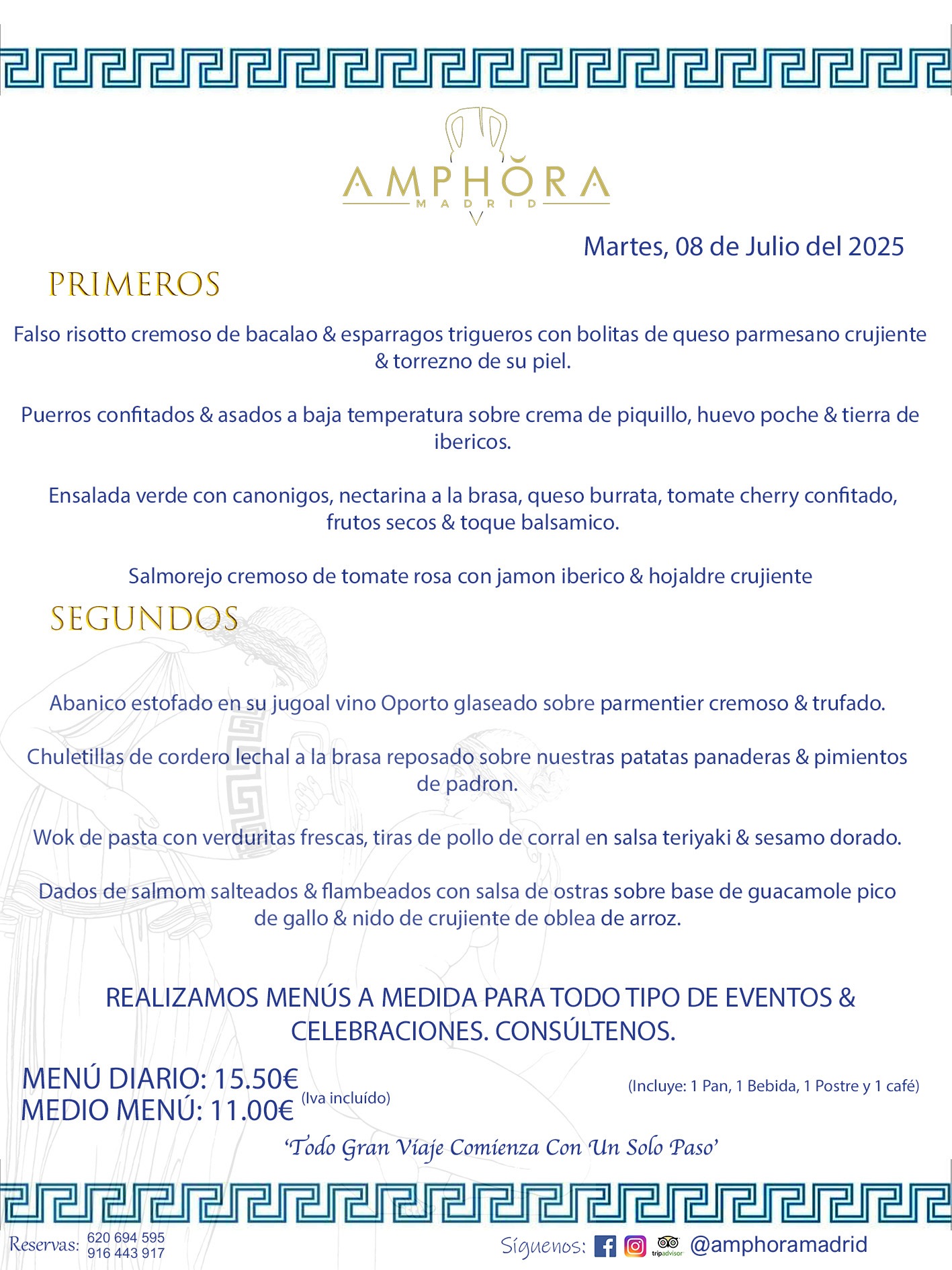MENÚS DEL DÍA ALCORCÓN MENÚ DEL MARTES 8 DE JULIO DE DE 2025 MENÚS DIARIOS MEJORES MENÚS RESTAURANTES ALCORCÓN RESTAURANTE AMPHORA TERRAZA EN ALCORCÓN (DISPONEMOS DE UNA GRAN TERRAZA) Av. Leganés, 54 28923 · Alcorcón · Madrid · España. 91 644 39 17 620 694 595 También realizamos menús especiales a medida personalizados a grupos para todo tipo de eventos, como celebraciones, comidas o cenas de empresas, bautizos, bodas, cumpleaños, cenas o comidas de navidad 2023 2024, etc. Consúltenos o visite nuestras excelentes y amplias instalaciones y les prepararemos el menú más ajustado a sus necesidades y presupuesto. #RestaurantesEventos #RestaurantesMenúsCelebraciones #RestaurantesSalonesBodasBautizosComuniones #MenúsEspecialesparaEventosAlcorcón #MenúsCelebracionesAlcorcón #RestaurantesSalonesMenúsEspecialesGrupos #RestaurantesMenúsCumpleaños #ComidasCenasEmpresasAlcorcón #MenúsparaCenasComidasEventosEmpresasMadrid #MejoresTerrazasMadrid #MejorTerrazaAlcorcónMadrid #PresupuestosMenúsBodasComunionesBautizosAlcorcón #RestaurantesSecretosconEncantoMadrid #RestaurantesMenúsCenasComidasGruposEmpresasNavidadesAlcorcon #SalonesComidasCenasEmpresasAlcorcón #MenúsEventos #MenúsBodas #MenúsComuniones #MenúsCumpleaños #MenúsBautizos #MenúsEventosAlcorcón #MenúsBodasAlcorcón #MenúsComunionesAlcorcón #MenúsCumpleañosAlcorcón #MenúsBautizosAlcorcón #MenúsNavidadAlcorcón #MenúsComidasNavidad #MenúsCenasNavidad #SalonesEventosAlcorcón RESTAURANTES ALCORCÓN CELEBRACIONES EVENTOS CUMPLEAÑOS BODAS COMUNIONES BAUTIZOS, MENÚS ESPECIALES A MEDIDA PARA REUNIONES FAMILIARES EVENTOS CELEBRACIONES BODAS COMUNIONES BAUTIZOS EN ALCORCÓN, RESTAURANTES SALONES GRUPOS COMIDAS CENAS EN ALCORCÓN, RESTAURANTES COMIDAS CENAS EMPRESA ALCORCÓN MADRID, MEJORES TERRAZAS ALCORCÓN, MEJOR TERRAZA ALCORCÓN, RESTAURANTES SECRETOS CON ENCANTO EN MADRID, RESTAURANTES MENUS GRUPOS ESPECIALES COMIDAS CENAS EMPRESAS NAVIDADES ALCORCÓN, CONSÚLTE NUESTROS MENÚS A MEDIDA PARA EVENTOS - REALIZAMOS MENÚS A MEDIDA PARA BODAS, COMUNIONES, BAUTIZOS, CUMPLEAÑOS, CENAS COMIDAS DE EMPRESAS, ETC - NUESTRO RESTAURANTE DIPONE DE UNA EXTRAORDINARIA TERRAZA PARA TODO TIPO DE EVENTOS - NUESTROS SALONES INTERIORES SE ADAPTAN A TODO DE EVENTOS, YA SEAN PARTICULARES COMO DE EMPRESAS - RESTAURANTE PREPARADO PARA TODO TIPO DE EVENTOS DE CLIENTES DE LA ZONA SUR SUROESTE DE MADRID COMO ALCORCÓN MÓSTOLES FUENLABRADA VILLAVICIOSA DE ODÓN POZUELO DE ALARCÓN GETAFE LAS ROZAS MAJADAHONDA - UNO DE LOS MEJORES RESTAURANTES DE MADRID PARA COMER O CENAR A LA CARTA O CON NUESTROS MENÚS - CELEBRE CON NOSOTROS SUS REUNIONES FAMILIARES CUMPLEAÑOS BAUTIZOS COMUNIONES BODAS PRESENTACIONES ETC. PUES SERÁN UN ÉXITO - MEJORES RESTAURANTES SALONES CELEBRACIONES EN ALCORCÓN -RESTAURANTES MENUS GRUPOS COMIDAS CENAS REUNIONES EMPRESAS NAVIDADES 2024 ALCORCÓN ZONA SUR MADRID.MENÚS DEL DÍA ALCORCÓN DIARIOS MEJORES MENÚS RESTAURANTES ALCORCÓN RESTAURANTE AMPHORA TERRAZA EN ALCORCÓN (DISPONEMOS DE UNA GRAN TERRAZA)