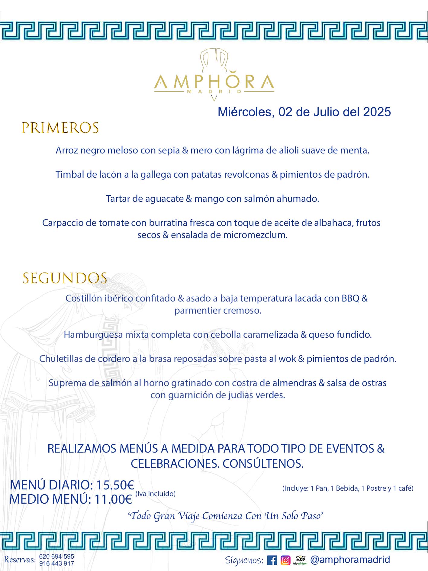 MENÚS DEL DÍA ALCORCÓN MENÚ DEL MARTES 2 DE JULIO DE DE 2025 MENÚS DIARIOS MEJORES MENÚS RESTAURANTES ALCORCÓN RESTAURANTE AMPHORA TERRAZA EN ALCORCÓN (DISPONEMOS DE UNA GRAN TERRAZA) Av. Leganés, 54 28923 · Alcorcón · Madrid · España. 91 644 39 17 620 694 595 También realizamos menús especiales a medida personalizados a grupos para todo tipo de eventos, como celebraciones, comidas o cenas de empresas, bautizos, bodas, cumpleaños, cenas o comidas de navidad 2023 2024, etc. Consúltenos o visite nuestras excelentes y amplias instalaciones y les prepararemos el menú más ajustado a sus necesidades y presupuesto. #RestaurantesEventos #RestaurantesMenúsCelebraciones #RestaurantesSalonesBodasBautizosComuniones #MenúsEspecialesparaEventosAlcorcón #MenúsCelebracionesAlcorcón #RestaurantesSalonesMenúsEspecialesGrupos #RestaurantesMenúsCumpleaños #ComidasCenasEmpresasAlcorcón #MenúsparaCenasComidasEventosEmpresasMadrid #MejoresTerrazasMadrid #MejorTerrazaAlcorcónMadrid #PresupuestosMenúsBodasComunionesBautizosAlcorcón #RestaurantesSecretosconEncantoMadrid #RestaurantesMenúsCenasComidasGruposEmpresasNavidadesAlcorcon #SalonesComidasCenasEmpresasAlcorcón #MenúsEventos #MenúsBodas #MenúsComuniones #MenúsCumpleaños #MenúsBautizos #MenúsEventosAlcorcón #MenúsBodasAlcorcón #MenúsComunionesAlcorcón #MenúsCumpleañosAlcorcón #MenúsBautizosAlcorcón #MenúsNavidadAlcorcón #MenúsComidasNavidad #MenúsCenasNavidad #SalonesEventosAlcorcón RESTAURANTES ALCORCÓN CELEBRACIONES EVENTOS CUMPLEAÑOS BODAS COMUNIONES BAUTIZOS, MENÚS ESPECIALES A MEDIDA PARA REUNIONES FAMILIARES EVENTOS CELEBRACIONES BODAS COMUNIONES BAUTIZOS EN ALCORCÓN, RESTAURANTES SALONES GRUPOS COMIDAS CENAS EN ALCORCÓN, RESTAURANTES COMIDAS CENAS EMPRESA ALCORCÓN MADRID, MEJORES TERRAZAS ALCORCÓN, MEJOR TERRAZA ALCORCÓN, RESTAURANTES SECRETOS CON ENCANTO EN MADRID, RESTAURANTES MENUS GRUPOS ESPECIALES COMIDAS CENAS EMPRESAS NAVIDADES ALCORCÓN, CONSÚLTE NUESTROS MENÚS A MEDIDA PARA EVENTOS - REALIZAMOS MENÚS A MEDIDA PARA BODAS, COMUNIONES, BAUTIZOS, CUMPLEAÑOS, CENAS COMIDAS DE EMPRESAS, ETC - NUESTRO RESTAURANTE DIPONE DE UNA EXTRAORDINARIA TERRAZA PARA TODO TIPO DE EVENTOS - NUESTROS SALONES INTERIORES SE ADAPTAN A TODO DE EVENTOS, YA SEAN PARTICULARES COMO DE EMPRESAS - RESTAURANTE PREPARADO PARA TODO TIPO DE EVENTOS DE CLIENTES DE LA ZONA SUR SUROESTE DE MADRID COMO ALCORCÓN MÓSTOLES FUENLABRADA VILLAVICIOSA DE ODÓN POZUELO DE ALARCÓN GETAFE LAS ROZAS MAJADAHONDA - UNO DE LOS MEJORES RESTAURANTES DE MADRID PARA COMER O CENAR A LA CARTA O CON NUESTROS MENÚS - CELEBRE CON NOSOTROS SUS REUNIONES FAMILIARES CUMPLEAÑOS BAUTIZOS COMUNIONES BODAS PRESENTACIONES ETC. PUES SERÁN UN ÉXITO - MEJORES RESTAURANTES SALONES CELEBRACIONES EN ALCORCÓN -RESTAURANTES MENUS GRUPOS COMIDAS CENAS REUNIONES EMPRESAS NAVIDADES 2024 ALCORCÓN ZONA SUR MADRID.MENÚS DEL DÍA ALCORCÓN DIARIOS MEJORES MENÚS RESTAURANTES ALCORCÓN RESTAURANTE AMPHORA TERRAZA EN ALCORCÓN (DISPONEMOS DE UNA GRAN TERRAZA)