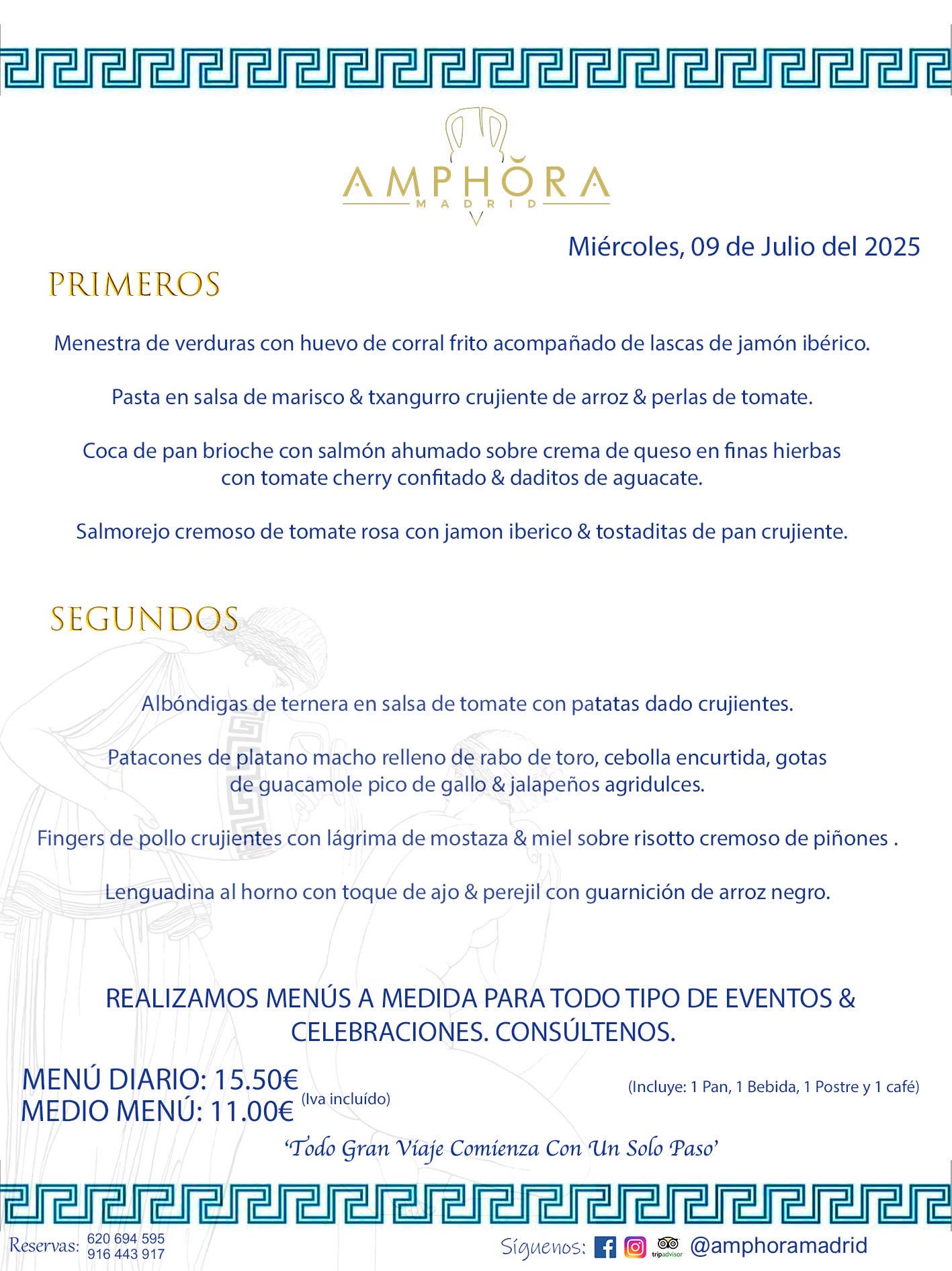 MENÚS DEL DÍA ALCORCÓN MENÚ DEL MIÉRCOLES 9 DE JULIO DE DE 2025 MENÚS DIARIOS MEJORES MENÚS RESTAURANTES ALCORCÓN RESTAURANTE AMPHORA TERRAZA EN ALCORCÓN (DISPONEMOS DE UNA GRAN TERRAZA) Av. Leganés, 54 28923 · Alcorcón · Madrid · España. 91 644 39 17 620 694 595 También realizamos menús especiales a medida personalizados a grupos para todo tipo de eventos, como celebraciones, comidas o cenas de empresas, bautizos, bodas, cumpleaños, cenas o comidas de navidad 2023 2024, etc. Consúltenos o visite nuestras excelentes y amplias instalaciones y les prepararemos el menú más ajustado a sus necesidades y presupuesto. #RestaurantesEventos #RestaurantesMenúsCelebraciones #RestaurantesSalonesBodasBautizosComuniones #MenúsEspecialesparaEventosAlcorcón #MenúsCelebracionesAlcorcón #RestaurantesSalonesMenúsEspecialesGrupos #RestaurantesMenúsCumpleaños #ComidasCenasEmpresasAlcorcón #MenúsparaCenasComidasEventosEmpresasMadrid #MejoresTerrazasMadrid #MejorTerrazaAlcorcónMadrid #PresupuestosMenúsBodasComunionesBautizosAlcorcón #RestaurantesSecretosconEncantoMadrid #RestaurantesMenúsCenasComidasGruposEmpresasNavidadesAlcorcon #SalonesComidasCenasEmpresasAlcorcón #MenúsEventos #MenúsBodas #MenúsComuniones #MenúsCumpleaños #MenúsBautizos #MenúsEventosAlcorcón #MenúsBodasAlcorcón #MenúsComunionesAlcorcón #MenúsCumpleañosAlcorcón #MenúsBautizosAlcorcón #MenúsNavidadAlcorcón #MenúsComidasNavidad #MenúsCenasNavidad #SalonesEventosAlcorcón RESTAURANTES ALCORCÓN CELEBRACIONES EVENTOS CUMPLEAÑOS BODAS COMUNIONES BAUTIZOS, MENÚS ESPECIALES A MEDIDA PARA REUNIONES FAMILIARES EVENTOS CELEBRACIONES BODAS COMUNIONES BAUTIZOS EN ALCORCÓN, RESTAURANTES SALONES GRUPOS COMIDAS CENAS EN ALCORCÓN, RESTAURANTES COMIDAS CENAS EMPRESA ALCORCÓN MADRID, MEJORES TERRAZAS ALCORCÓN, MEJOR TERRAZA ALCORCÓN, RESTAURANTES SECRETOS CON ENCANTO EN MADRID, RESTAURANTES MENUS GRUPOS ESPECIALES COMIDAS CENAS EMPRESAS NAVIDADES ALCORCÓN, CONSÚLTE NUESTROS MENÚS A MEDIDA PARA EVENTOS - REALIZAMOS MENÚS A MEDIDA PARA BODAS, COMUNIONES, BAUTIZOS, CUMPLEAÑOS, CENAS COMIDAS DE EMPRESAS, ETC - NUESTRO RESTAURANTE DIPONE DE UNA EXTRAORDINARIA TERRAZA PARA TODO TIPO DE EVENTOS - NUESTROS SALONES INTERIORES SE ADAPTAN A TODO DE EVENTOS, YA SEAN PARTICULARES COMO DE EMPRESAS - RESTAURANTE PREPARADO PARA TODO TIPO DE EVENTOS DE CLIENTES DE LA ZONA SUR SUROESTE DE MADRID COMO ALCORCÓN MÓSTOLES FUENLABRADA VILLAVICIOSA DE ODÓN POZUELO DE ALARCÓN GETAFE LAS ROZAS MAJADAHONDA - UNO DE LOS MEJORES RESTAURANTES DE MADRID PARA COMER O CENAR A LA CARTA O CON NUESTROS MENÚS - CELEBRE CON NOSOTROS SUS REUNIONES FAMILIARES CUMPLEAÑOS BAUTIZOS COMUNIONES BODAS PRESENTACIONES ETC. PUES SERÁN UN ÉXITO - MEJORES RESTAURANTES SALONES CELEBRACIONES EN ALCORCÓN -RESTAURANTES MENUS GRUPOS COMIDAS CENAS REUNIONES EMPRESAS NAVIDADES 2024 ALCORCÓN ZONA SUR MADRID.MENÚS DEL DÍA ALCORCÓN DIARIOS MEJORES MENÚS RESTAURANTES ALCORCÓN RESTAURANTE AMPHORA TERRAZA EN ALCORCÓN (DISPONEMOS DE UNA GRAN TERRAZA)
