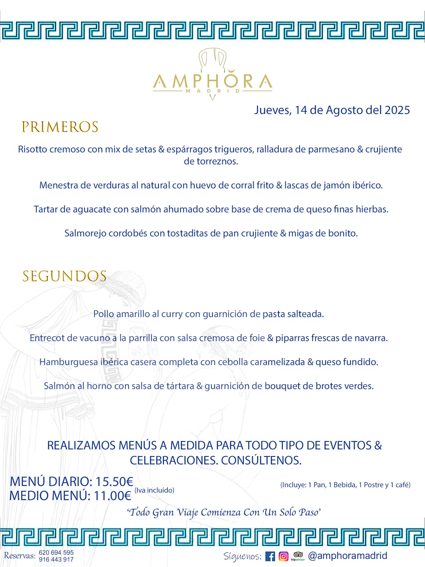 MENÚS DEL DÍA ALCORCÓN MENÚ DEL JUEVES 14 DE AGOSTO DE DE 2025 MENÚS DIARIOS MEJORES MENÚS RESTAURANTES ALCORCÓN RESTAURANTE AMPHORA TERRAZA EN ALCORCÓN (DISPONEMOS DE UNA GRAN TERRAZA) Av. Leganés, 54 28923 · Alcorcón · Madrid · España. 91 644 39 17 620 694 595 También realizamos menús especiales a medida personalizados a grupos para todo tipo de eventos, como celebraciones, comidas o cenas de empresas, bautizos, bodas, cumpleaños, cenas o comidas de navidad 2023 2024, etc. Consúltenos o visite nuestras excelentes y amplias instalaciones y les prepararemos el menú más ajustado a sus necesidades y presupuesto. #RestaurantesEventos #RestaurantesMenúsCelebraciones #RestaurantesSalonesBodasBautizosComuniones #MenúsEspecialesparaEventosAlcorcón #MenúsCelebracionesAlcorcón #RestaurantesSalonesMenúsEspecialesGrupos #RestaurantesMenúsCumpleaños #ComidasCenasEmpresasAlcorcón #MenúsparaCenasComidasEventosEmpresasMadrid #MejoresTerrazasMadrid #MejorTerrazaAlcorcónMadrid #PresupuestosMenúsBodasComunionesBautizosAlcorcón #RestaurantesSecretosconEncantoMadrid #RestaurantesMenúsCenasComidasGruposEmpresasNavidadesAlcorcon #SalonesComidasCenasEmpresasAlcorcón #MenúsEventos #MenúsBodas #MenúsComuniones #MenúsCumpleaños #MenúsBautizos #MenúsEventosAlcorcón #MenúsBodasAlcorcón #MenúsComunionesAlcorcón #MenúsCumpleañosAlcorcón #MenúsBautizosAlcorcón #MenúsNavidadAlcorcón #MenúsComidasNavidad #MenúsCenasNavidad #SalonesEventosAlcorcón RESTAURANTES ALCORCÓN CELEBRACIONES EVENTOS CUMPLEAÑOS BODAS COMUNIONES BAUTIZOS, MENÚS ESPECIALES A MEDIDA PARA REUNIONES FAMILIARES EVENTOS CELEBRACIONES BODAS COMUNIONES BAUTIZOS EN ALCORCÓN, RESTAURANTES SALONES GRUPOS COMIDAS CENAS EN ALCORCÓN, RESTAURANTES COMIDAS CENAS EMPRESA ALCORCÓN MADRID, MEJORES TERRAZAS ALCORCÓN, MEJOR TERRAZA ALCORCÓN, RESTAURANTES SECRETOS CON ENCANTO EN MADRID, RESTAURANTES MENUS GRUPOS ESPECIALES COMIDAS CENAS EMPRESAS NAVIDADES ALCORCÓN, CONSÚLTE NUESTROS MENÚS A MEDIDA PARA EVENTOS - REALIZAMOS MENÚS A MEDIDA PARA BODAS, COMUNIONES, BAUTIZOS, CUMPLEAÑOS, CENAS COMIDAS DE EMPRESAS, ETC - NUESTRO RESTAURANTE DIPONE DE UNA EXTRAORDINARIA TERRAZA PARA TODO TIPO DE EVENTOS - NUESTROS SALONES INTERIORES SE ADAPTAN A TODO DE EVENTOS, YA SEAN PARTICULARES COMO DE EMPRESAS - RESTAURANTE PREPARADO PARA TODO TIPO DE EVENTOS DE CLIENTES DE LA ZONA SUR SUROESTE DE MADRID COMO ALCORCÓN MÓSTOLES FUENLABRADA VILLAVICIOSA DE ODÓN POZUELO DE ALARCÓN GETAFE LAS ROZAS MAJADAHONDA - UNO DE LOS MEJORES RESTAURANTES DE MADRID PARA COMER O CENAR A LA CARTA O CON NUESTROS MENÚS - CELEBRE CON NOSOTROS SUS REUNIONES FAMILIARES CUMPLEAÑOS BAUTIZOS COMUNIONES BODAS PRESENTACIONES ETC. PUES SERÁN UN ÉXITO - MEJORES RESTAURANTES SALONES CELEBRACIONES EN ALCORCÓN -RESTAURANTES MENUS GRUPOS COMIDAS CENAS REUNIONES EMPRESAS NAVIDADES 2024 ALCORCÓN ZONA SUR MADRID.MENÚS DEL DÍA ALCORCÓN DIARIOS MEJORES MENÚS RESTAURANTES ALCORCÓN RESTAURANTE AMPHORA TERRAZA EN ALCORCÓN (DISPONEMOS DE UNA GRAN TERRAZA)