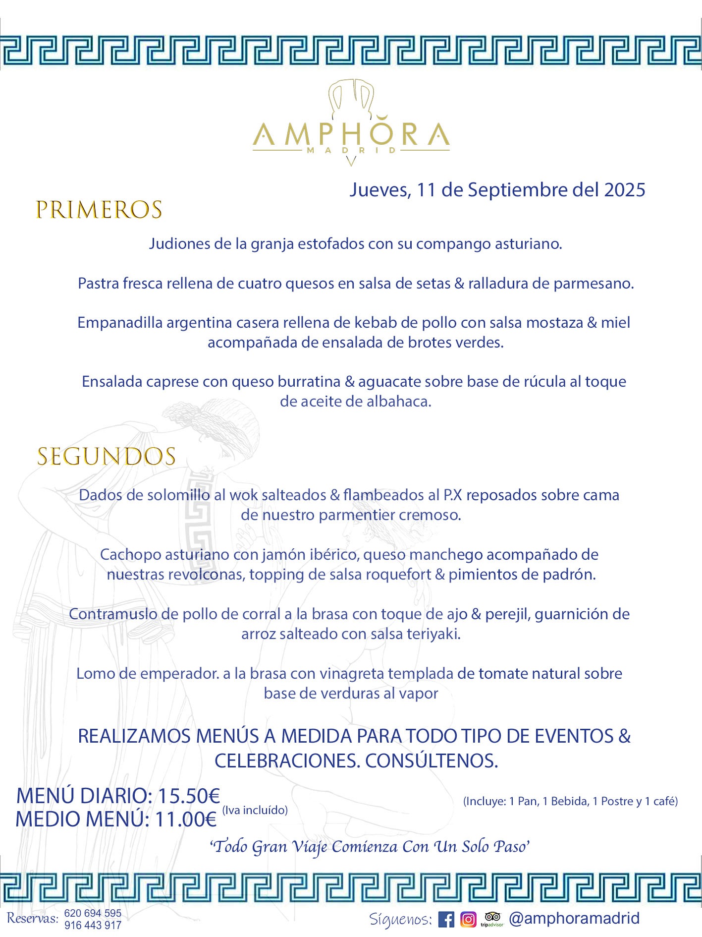 MENÚS DEL DÍA ALCORCÓN MENÚ DEL JUEVES 11 DE SEPTIEMBRE DE DE 2025 MENÚS DIARIOS MEJORES MENÚS RESTAURANTES ALCORCÓN RESTAURANTE AMPHORA TERRAZA EN ALCORCÓN (DISPONEMOS DE UNA GRAN TERRAZA) Av. Leganés, 54 28923 · Alcorcón · Madrid · España. 91 644 39 17 620 694 595 También realizamos menús especiales a medida personalizados a grupos para todo tipo de eventos, como celebraciones, comidas o cenas de empresas, bautizos, bodas, cumpleaños, cenas o comidas de navidad 2023 2024, etc. Consúltenos o visite nuestras excelentes y amplias instalaciones y les prepararemos el menú más ajustado a sus necesidades y presupuesto. #RestaurantesEventos #RestaurantesMenúsCelebraciones #RestaurantesSalonesBodasBautizosComuniones #MenúsEspecialesparaEventosAlcorcón #MenúsCelebracionesAlcorcón #RestaurantesSalonesMenúsEspecialesGrupos #RestaurantesMenúsCumpleaños #ComidasCenasEmpresasAlcorcón #MenúsparaCenasComidasEventosEmpresasMadrid #MejoresTerrazasMadrid #MejorTerrazaAlcorcónMadrid #PresupuestosMenúsBodasComunionesBautizosAlcorcón #RestaurantesSecretosconEncantoMadrid #RestaurantesMenúsCenasComidasGruposEmpresasNavidadesAlcorcon #SalonesComidasCenasEmpresasAlcorcón #MenúsEventos #MenúsBodas #MenúsComuniones #MenúsCumpleaños #MenúsBautizos #MenúsEventosAlcorcón #MenúsBodasAlcorcón #MenúsComunionesAlcorcón #MenúsCumpleañosAlcorcón #MenúsBautizosAlcorcón #MenúsNavidadAlcorcón #MenúsComidasNavidad #MenúsCenasNavidad #SalonesEventosAlcorcón RESTAURANTES ALCORCÓN CELEBRACIONES EVENTOS CUMPLEAÑOS BODAS COMUNIONES BAUTIZOS, MENÚS ESPECIALES A MEDIDA PARA REUNIONES FAMILIARES EVENTOS CELEBRACIONES BODAS COMUNIONES BAUTIZOS EN ALCORCÓN, RESTAURANTES SALONES GRUPOS COMIDAS CENAS EN ALCORCÓN, RESTAURANTES COMIDAS CENAS EMPRESA ALCORCÓN MADRID, MEJORES TERRAZAS ALCORCÓN, MEJOR TERRAZA ALCORCÓN, RESTAURANTES SECRETOS CON ENCANTO EN MADRID, RESTAURANTES MENUS GRUPOS ESPECIALES COMIDAS CENAS EMPRESAS NAVIDADES ALCORCÓN, CONSÚLTE NUESTROS MENÚS A MEDIDA PARA EVENTOS - REALIZAMOS MENÚS A MEDIDA PARA BODAS, COMUNIONES, BAUTIZOS, CUMPLEAÑOS, CENAS COMIDAS DE EMPRESAS, ETC - NUESTRO RESTAURANTE DIPONE DE UNA EXTRAORDINARIA TERRAZA PARA TODO TIPO DE EVENTOS - NUESTROS SALONES INTERIORES SE ADAPTAN A TODO DE EVENTOS, YA SEAN PARTICULARES COMO DE EMPRESAS - RESTAURANTE PREPARADO PARA TODO TIPO DE EVENTOS DE CLIENTES DE LA ZONA SUR SUROESTE DE MADRID COMO ALCORCÓN MÓSTOLES FUENLABRADA VILLAVICIOSA DE ODÓN POZUELO DE ALARCÓN GETAFE LAS ROZAS MAJADAHONDA - UNO DE LOS MEJORES RESTAURANTES DE MADRID PARA COMER O CENAR A LA CARTA O CON NUESTROS MENÚS - CELEBRE CON NOSOTROS SUS REUNIONES FAMILIARES CUMPLEAÑOS BAUTIZOS COMUNIONES BODAS PRESENTACIONES ETC. PUES SERÁN UN ÉXITO - MEJORES RESTAURANTES SALONES CELEBRACIONES EN ALCORCÓN -RESTAURANTES MENUS GRUPOS COMIDAS CENAS REUNIONES EMPRESAS NAVIDADES 2024 ALCORCÓN ZONA SUR MADRID.MENÚS DEL DÍA ALCORCÓN DIARIOS MEJORES MENÚS RESTAURANTES ALCORCÓN RESTAURANTE AMPHORA TERRAZA EN ALCORCÓN (DISPONEMOS DE UNA GRAN TERRAZA)