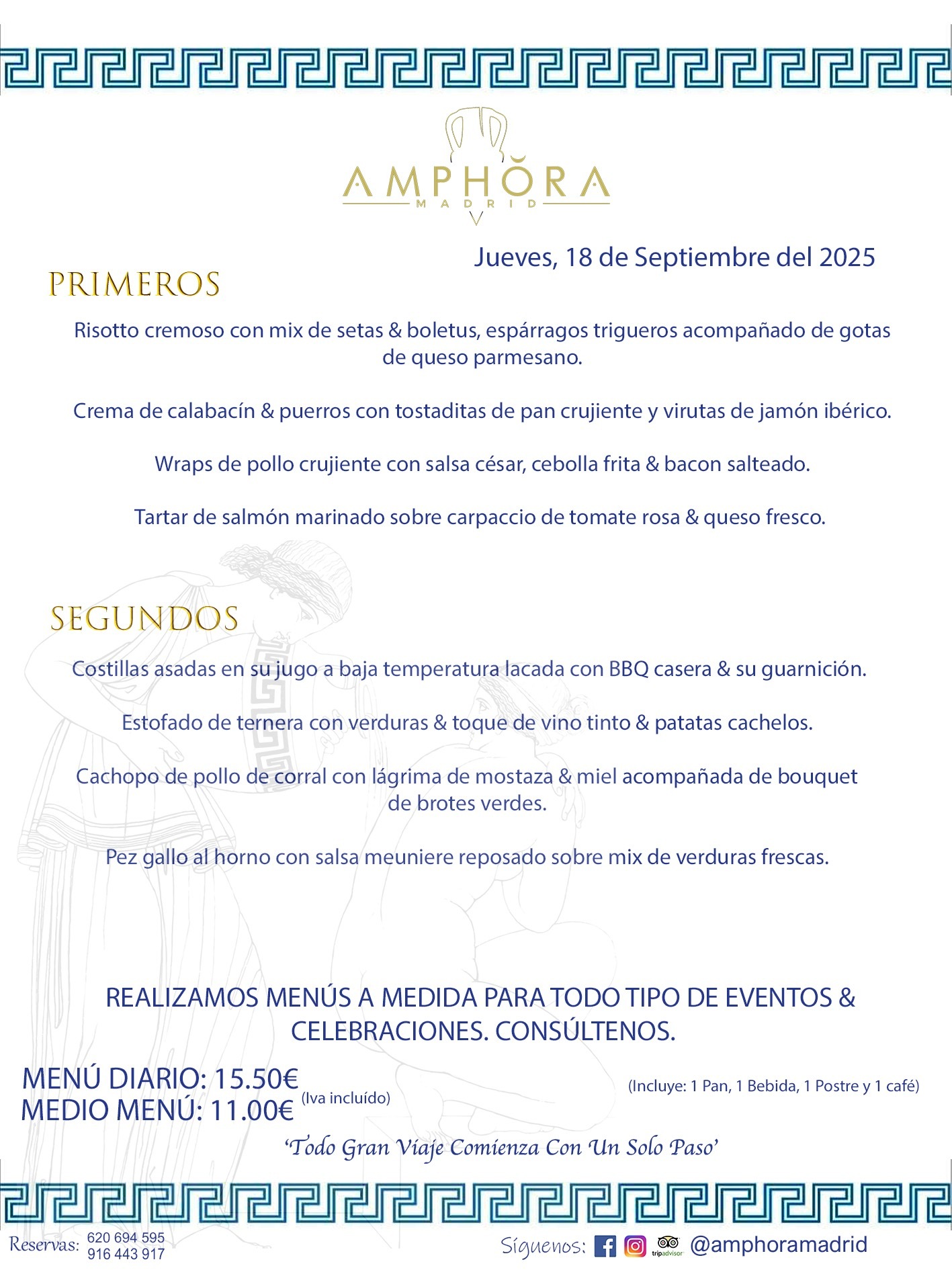 MENÚS DEL DÍA ALCORCÓN MENÚ DEL JUEVES 18 DE SEPTIEMBRE DE DE 2025 MENÚS DIARIOS MEJORES MENÚS RESTAURANTES ALCORCÓN RESTAURANTE AMPHORA TERRAZA EN ALCORCÓN (DISPONEMOS DE UNA GRAN TERRAZA) Av. Leganés, 54 28923 · Alcorcón · Madrid · España. 91 644 39 17 620 694 595 También realizamos menús especiales a medida personalizados a grupos para todo tipo de eventos, como celebraciones, comidas o cenas de empresas, bautizos, bodas, cumpleaños, cenas o comidas de navidad 2023 2024, etc. Consúltenos o visite nuestras excelentes y amplias instalaciones y les prepararemos el menú más ajustado a sus necesidades y presupuesto. #RestaurantesEventos #RestaurantesMenúsCelebraciones #RestaurantesSalonesBodasBautizosComuniones #MenúsEspecialesparaEventosAlcorcón #MenúsCelebracionesAlcorcón #RestaurantesSalonesMenúsEspecialesGrupos #RestaurantesMenúsCumpleaños #ComidasCenasEmpresasAlcorcón #MenúsparaCenasComidasEventosEmpresasMadrid #MejoresTerrazasMadrid #MejorTerrazaAlcorcónMadrid #PresupuestosMenúsBodasComunionesBautizosAlcorcón #RestaurantesSecretosconEncantoMadrid #RestaurantesMenúsCenasComidasGruposEmpresasNavidadesAlcorcon #SalonesComidasCenasEmpresasAlcorcón #MenúsEventos #MenúsBodas #MenúsComuniones #MenúsCumpleaños #MenúsBautizos #MenúsEventosAlcorcón #MenúsBodasAlcorcón #MenúsComunionesAlcorcón #MenúsCumpleañosAlcorcón #MenúsBautizosAlcorcón #MenúsNavidadAlcorcón #MenúsComidasNavidad #MenúsCenasNavidad #SalonesEventosAlcorcón RESTAURANTES ALCORCÓN CELEBRACIONES EVENTOS CUMPLEAÑOS BODAS COMUNIONES BAUTIZOS, MENÚS ESPECIALES A MEDIDA PARA REUNIONES FAMILIARES EVENTOS CELEBRACIONES BODAS COMUNIONES BAUTIZOS EN ALCORCÓN, RESTAURANTES SALONES GRUPOS COMIDAS CENAS EN ALCORCÓN, RESTAURANTES COMIDAS CENAS EMPRESA ALCORCÓN MADRID, MEJORES TERRAZAS ALCORCÓN, MEJOR TERRAZA ALCORCÓN, RESTAURANTES SECRETOS CON ENCANTO EN MADRID, RESTAURANTES MENUS GRUPOS ESPECIALES COMIDAS CENAS EMPRESAS NAVIDADES ALCORCÓN, CONSÚLTE NUESTROS MENÚS A MEDIDA PARA EVENTOS - REALIZAMOS MENÚS A MEDIDA PARA BODAS, COMUNIONES, BAUTIZOS, CUMPLEAÑOS, CENAS COMIDAS DE EMPRESAS, ETC - NUESTRO RESTAURANTE DIPONE DE UNA EXTRAORDINARIA TERRAZA PARA TODO TIPO DE EVENTOS - NUESTROS SALONES INTERIORES SE ADAPTAN A TODO DE EVENTOS, YA SEAN PARTICULARES COMO DE EMPRESAS - RESTAURANTE PREPARADO PARA TODO TIPO DE EVENTOS DE CLIENTES DE LA ZONA SUR SUROESTE DE MADRID COMO ALCORCÓN MÓSTOLES FUENLABRADA VILLAVICIOSA DE ODÓN POZUELO DE ALARCÓN GETAFE LAS ROZAS MAJADAHONDA - UNO DE LOS MEJORES RESTAURANTES DE MADRID PARA COMER O CENAR A LA CARTA O CON NUESTROS MENÚS - CELEBRE CON NOSOTROS SUS REUNIONES FAMILIARES CUMPLEAÑOS BAUTIZOS COMUNIONES BODAS PRESENTACIONES ETC. PUES SERÁN UN ÉXITO - MEJORES RESTAURANTES SALONES CELEBRACIONES EN ALCORCÓN -RESTAURANTES MENUS GRUPOS COMIDAS CENAS REUNIONES EMPRESAS NAVIDADES 2024 ALCORCÓN ZONA SUR MADRID.MENÚS DEL DÍA ALCORCÓN DIARIOS MEJORES MENÚS RESTAURANTES ALCORCÓN RESTAURANTE AMPHORA TERRAZA EN ALCORCÓN (DISPONEMOS DE UNA GRAN TERRAZA)