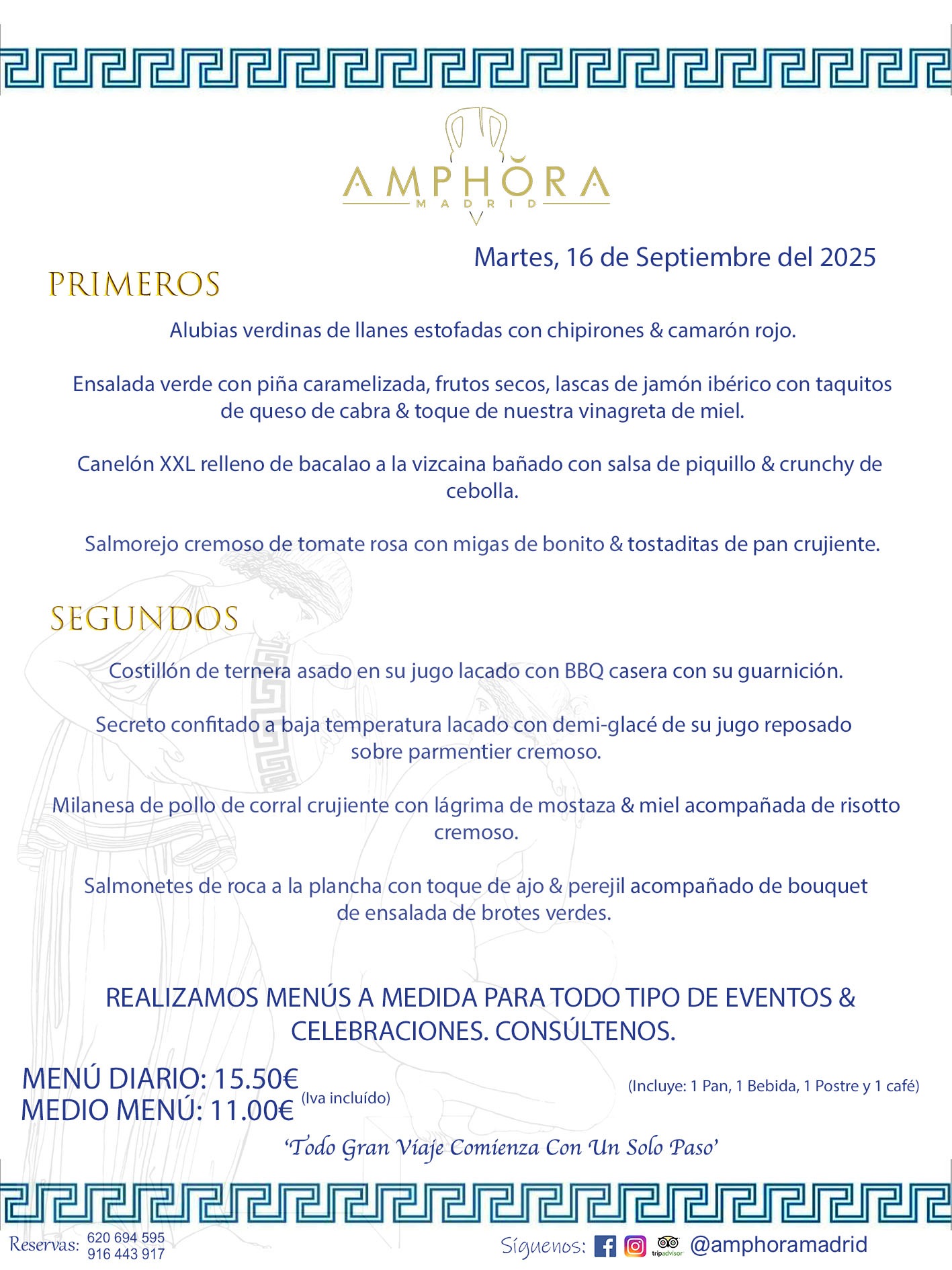MENÚS DEL DÍA ALCORCÓN MENÚ DEL MARTES 16 DE SEPTIEMBRE DE DE 2025 MENÚS DIARIOS MEJORES MENÚS RESTAURANTES ALCORCÓN RESTAURANTE AMPHORA TERRAZA EN ALCORCÓN (DISPONEMOS DE UNA GRAN TERRAZA) Av. Leganés, 54 28923 · Alcorcón · Madrid · España. 91 644 39 17 620 694 595 También realizamos menús especiales a medida personalizados a grupos para todo tipo de eventos, como celebraciones, comidas o cenas de empresas, bautizos, bodas, cumpleaños, cenas o comidas de navidad 2023 2024, etc. Consúltenos o visite nuestras excelentes y amplias instalaciones y les prepararemos el menú más ajustado a sus necesidades y presupuesto. #RestaurantesEventos #RestaurantesMenúsCelebraciones #RestaurantesSalonesBodasBautizosComuniones #MenúsEspecialesparaEventosAlcorcón #MenúsCelebracionesAlcorcón #RestaurantesSalonesMenúsEspecialesGrupos #RestaurantesMenúsCumpleaños #ComidasCenasEmpresasAlcorcón #MenúsparaCenasComidasEventosEmpresasMadrid #MejoresTerrazasMadrid #MejorTerrazaAlcorcónMadrid #PresupuestosMenúsBodasComunionesBautizosAlcorcón #RestaurantesSecretosconEncantoMadrid #RestaurantesMenúsCenasComidasGruposEmpresasNavidadesAlcorcon #SalonesComidasCenasEmpresasAlcorcón #MenúsEventos #MenúsBodas #MenúsComuniones #MenúsCumpleaños #MenúsBautizos #MenúsEventosAlcorcón #MenúsBodasAlcorcón #MenúsComunionesAlcorcón #MenúsCumpleañosAlcorcón #MenúsBautizosAlcorcón #MenúsNavidadAlcorcón #MenúsComidasNavidad #MenúsCenasNavidad #SalonesEventosAlcorcón RESTAURANTES ALCORCÓN CELEBRACIONES EVENTOS CUMPLEAÑOS BODAS COMUNIONES BAUTIZOS, MENÚS ESPECIALES A MEDIDA PARA REUNIONES FAMILIARES EVENTOS CELEBRACIONES BODAS COMUNIONES BAUTIZOS EN ALCORCÓN, RESTAURANTES SALONES GRUPOS COMIDAS CENAS EN ALCORCÓN, RESTAURANTES COMIDAS CENAS EMPRESA ALCORCÓN MADRID, MEJORES TERRAZAS ALCORCÓN, MEJOR TERRAZA ALCORCÓN, RESTAURANTES SECRETOS CON ENCANTO EN MADRID, RESTAURANTES MENUS GRUPOS ESPECIALES COMIDAS CENAS EMPRESAS NAVIDADES ALCORCÓN, CONSÚLTE NUESTROS MENÚS A MEDIDA PARA EVENTOS - REALIZAMOS MENÚS A MEDIDA PARA BODAS, COMUNIONES, BAUTIZOS, CUMPLEAÑOS, CENAS COMIDAS DE EMPRESAS, ETC - NUESTRO RESTAURANTE DIPONE DE UNA EXTRAORDINARIA TERRAZA PARA TODO TIPO DE EVENTOS - NUESTROS SALONES INTERIORES SE ADAPTAN A TODO DE EVENTOS, YA SEAN PARTICULARES COMO DE EMPRESAS - RESTAURANTE PREPARADO PARA TODO TIPO DE EVENTOS DE CLIENTES DE LA ZONA SUR SUROESTE DE MADRID COMO ALCORCÓN MÓSTOLES FUENLABRADA VILLAVICIOSA DE ODÓN POZUELO DE ALARCÓN GETAFE LAS ROZAS MAJADAHONDA - UNO DE LOS MEJORES RESTAURANTES DE MADRID PARA COMER O CENAR A LA CARTA O CON NUESTROS MENÚS - CELEBRE CON NOSOTROS SUS REUNIONES FAMILIARES CUMPLEAÑOS BAUTIZOS COMUNIONES BODAS PRESENTACIONES ETC. PUES SERÁN UN ÉXITO - MEJORES RESTAURANTES SALONES CELEBRACIONES EN ALCORCÓN -RESTAURANTES MENUS GRUPOS COMIDAS CENAS REUNIONES EMPRESAS NAVIDADES 2024 ALCORCÓN ZONA SUR MADRID.MENÚS DEL DÍA ALCORCÓN DIARIOS MEJORES MENÚS RESTAURANTES ALCORCÓN RESTAURANTE AMPHORA TERRAZA EN ALCORCÓN (DISPONEMOS DE UNA GRAN TERRAZA)
