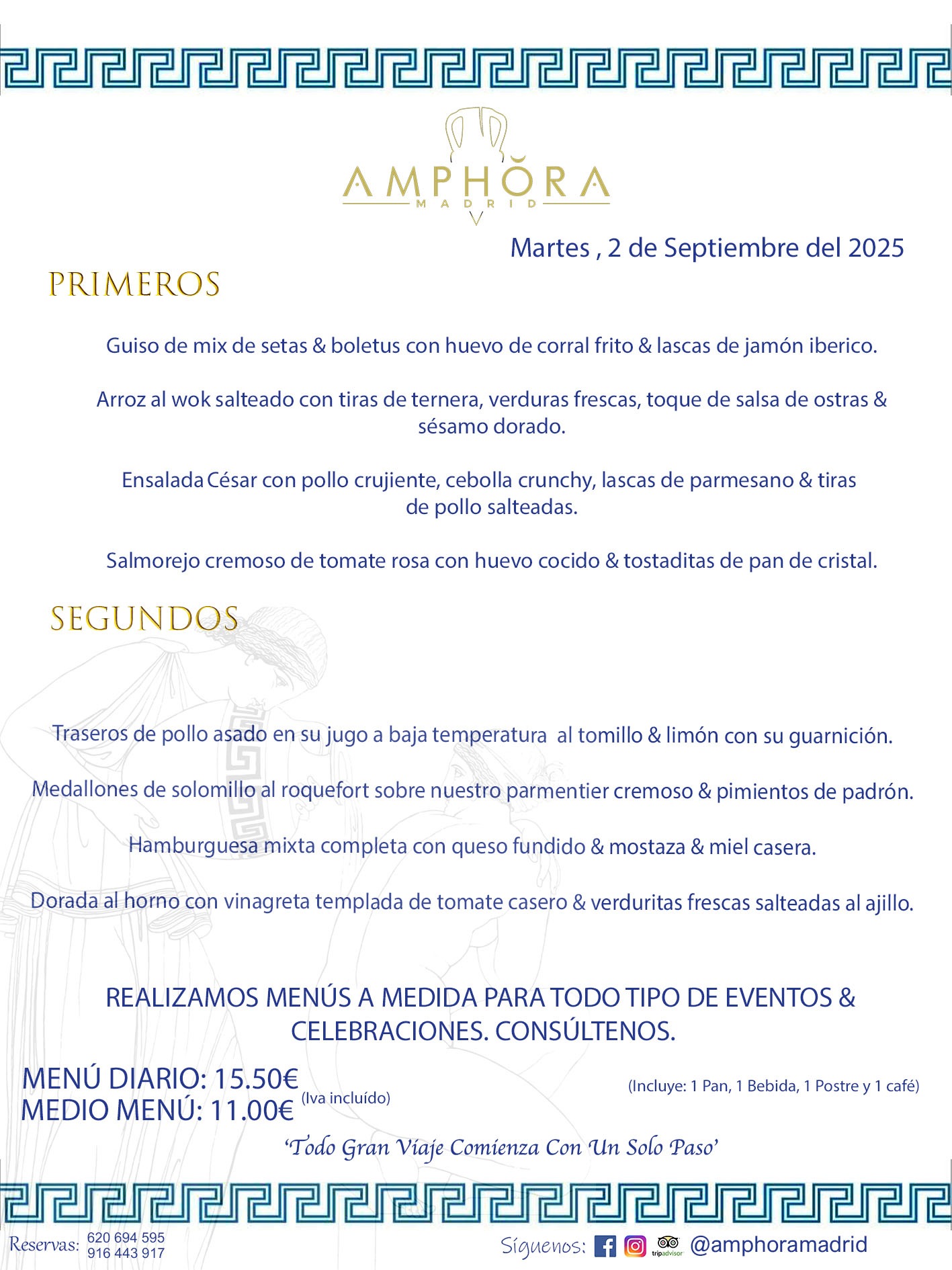 MENÚS DEL DÍA ALCORCÓN MENÚ DEL MARTES 2 DE SEPTIEMBRE DE DE 2025 MENÚS DIARIOS MEJORES MENÚS RESTAURANTES ALCORCÓN RESTAURANTE AMPHORA TERRAZA EN ALCORCÓN (DISPONEMOS DE UNA GRAN TERRAZA) Av. Leganés, 54 28923 · Alcorcón · Madrid · España. 91 644 39 17 620 694 595 También realizamos menús especiales a medida personalizados a grupos para todo tipo de eventos, como celebraciones, comidas o cenas de empresas, bautizos, bodas, cumpleaños, cenas o comidas de navidad 2023 2024, etc. Consúltenos o visite nuestras excelentes y amplias instalaciones y les prepararemos el menú más ajustado a sus necesidades y presupuesto. #RestaurantesEventos #RestaurantesMenúsCelebraciones #RestaurantesSalonesBodasBautizosComuniones #MenúsEspecialesparaEventosAlcorcón #MenúsCelebracionesAlcorcón #RestaurantesSalonesMenúsEspecialesGrupos #RestaurantesMenúsCumpleaños #ComidasCenasEmpresasAlcorcón #MenúsparaCenasComidasEventosEmpresasMadrid #MejoresTerrazasMadrid #MejorTerrazaAlcorcónMadrid #PresupuestosMenúsBodasComunionesBautizosAlcorcón #RestaurantesSecretosconEncantoMadrid #RestaurantesMenúsCenasComidasGruposEmpresasNavidadesAlcorcon #SalonesComidasCenasEmpresasAlcorcón #MenúsEventos #MenúsBodas #MenúsComuniones #MenúsCumpleaños #MenúsBautizos #MenúsEventosAlcorcón #MenúsBodasAlcorcón #MenúsComunionesAlcorcón #MenúsCumpleañosAlcorcón #MenúsBautizosAlcorcón #MenúsNavidadAlcorcón #MenúsComidasNavidad #MenúsCenasNavidad #SalonesEventosAlcorcón RESTAURANTES ALCORCÓN CELEBRACIONES EVENTOS CUMPLEAÑOS BODAS COMUNIONES BAUTIZOS, MENÚS ESPECIALES A MEDIDA PARA REUNIONES FAMILIARES EVENTOS CELEBRACIONES BODAS COMUNIONES BAUTIZOS EN ALCORCÓN, RESTAURANTES SALONES GRUPOS COMIDAS CENAS EN ALCORCÓN, RESTAURANTES COMIDAS CENAS EMPRESA ALCORCÓN MADRID, MEJORES TERRAZAS ALCORCÓN, MEJOR TERRAZA ALCORCÓN, RESTAURANTES SECRETOS CON ENCANTO EN MADRID, RESTAURANTES MENUS GRUPOS ESPECIALES COMIDAS CENAS EMPRESAS NAVIDADES ALCORCÓN, CONSÚLTE NUESTROS MENÚS A MEDIDA PARA EVENTOS - REALIZAMOS MENÚS A MEDIDA PARA BODAS, COMUNIONES, BAUTIZOS, CUMPLEAÑOS, CENAS COMIDAS DE EMPRESAS, ETC - NUESTRO RESTAURANTE DIPONE DE UNA EXTRAORDINARIA TERRAZA PARA TODO TIPO DE EVENTOS - NUESTROS SALONES INTERIORES SE ADAPTAN A TODO DE EVENTOS, YA SEAN PARTICULARES COMO DE EMPRESAS - RESTAURANTE PREPARADO PARA TODO TIPO DE EVENTOS DE CLIENTES DE LA ZONA SUR SUROESTE DE MADRID COMO ALCORCÓN MÓSTOLES FUENLABRADA VILLAVICIOSA DE ODÓN POZUELO DE ALARCÓN GETAFE LAS ROZAS MAJADAHONDA - UNO DE LOS MEJORES RESTAURANTES DE MADRID PARA COMER O CENAR A LA CARTA O CON NUESTROS MENÚS - CELEBRE CON NOSOTROS SUS REUNIONES FAMILIARES CUMPLEAÑOS BAUTIZOS COMUNIONES BODAS PRESENTACIONES ETC. PUES SERÁN UN ÉXITO - MEJORES RESTAURANTES SALONES CELEBRACIONES EN ALCORCÓN -RESTAURANTES MENUS GRUPOS COMIDAS CENAS REUNIONES EMPRESAS NAVIDADES 2024 ALCORCÓN ZONA SUR MADRID.MENÚS DEL DÍA ALCORCÓN DIARIOS MEJORES MENÚS RESTAURANTES ALCORCÓN RESTAURANTE AMPHORA TERRAZA EN ALCORCÓN (DISPONEMOS DE UNA GRAN TERRAZA)