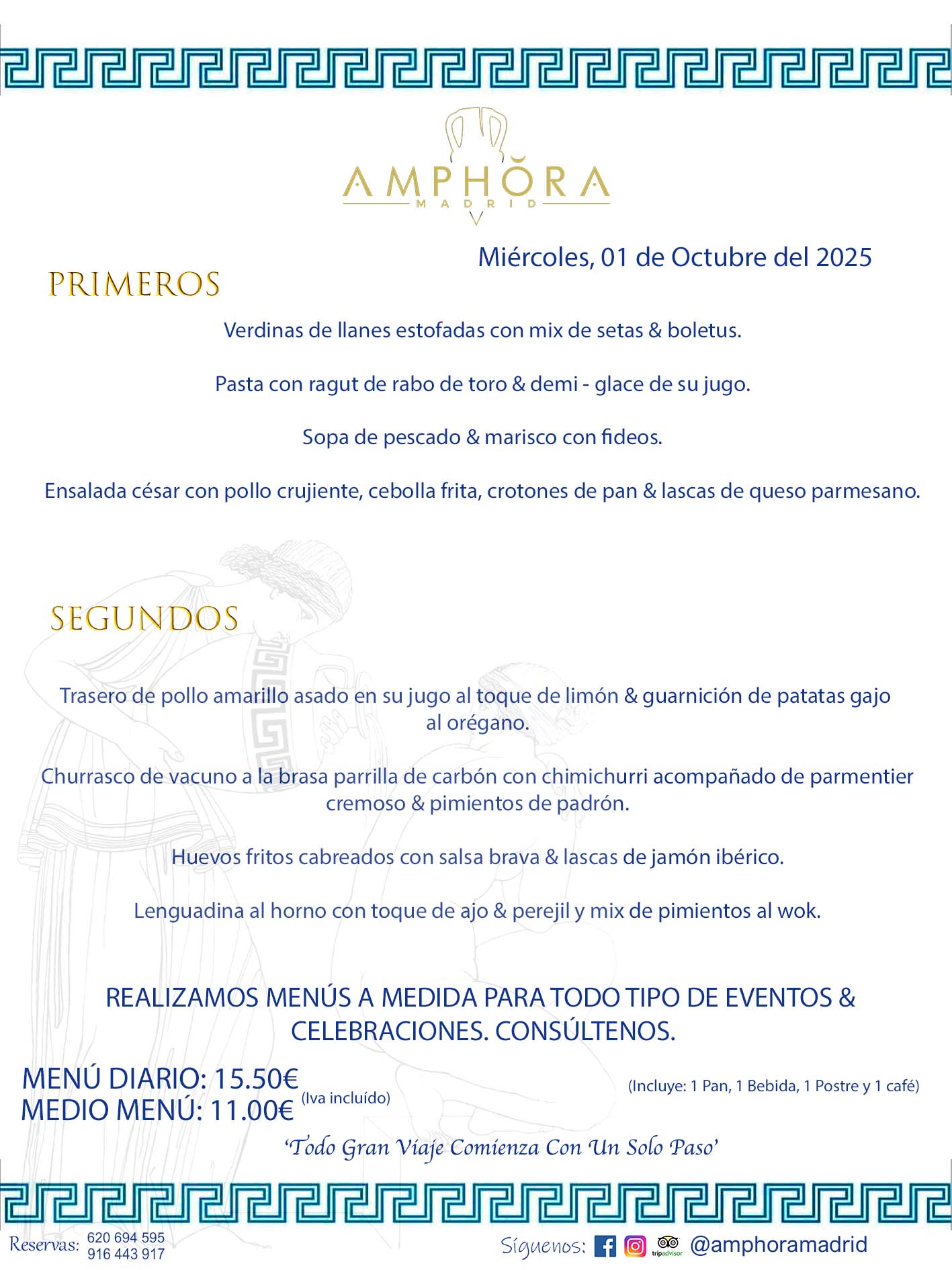 MENÚS DEL DÍA ALCORCÓN MENÚ DEL MIÉRCOLES 1 DE OCTUBRE DE DE 2025 MENÚS DIARIOS MEJORES MENÚS RESTAURANTES ALCORCÓN RESTAURANTE AMPHORA TERRAZA EN ALCORCÓN (DISPONEMOS DE UNA GRAN TERRAZA) Av. Leganés, 54 28923 · Alcorcón · Madrid · España. 91 644 39 17 620 694 595 También realizamos menús especiales a medida personalizados a grupos para todo tipo de eventos, como celebraciones, comidas o cenas de empresas, bautizos, bodas, cumpleaños, cenas o comidas de navidad 2023 2024, etc. Consúltenos o visite nuestras excelentes y amplias instalaciones y les prepararemos el menú más ajustado a sus necesidades y presupuesto. #RestaurantesEventos #RestaurantesMenúsCelebraciones #RestaurantesSalonesBodasBautizosComuniones #MenúsEspecialesparaEventosAlcorcón #MenúsCelebracionesAlcorcón #RestaurantesSalonesMenúsEspecialesGrupos #RestaurantesMenúsCumpleaños #ComidasCenasEmpresasAlcorcón #MenúsparaCenasComidasEventosEmpresasMadrid #MejoresTerrazasMadrid #MejorTerrazaAlcorcónMadrid #PresupuestosMenúsBodasComunionesBautizosAlcorcón #RestaurantesSecretosconEncantoMadrid #RestaurantesMenúsCenasComidasGruposEmpresasNavidadesAlcorcon #SalonesComidasCenasEmpresasAlcorcón #MenúsEventos #MenúsBodas #MenúsComuniones #MenúsCumpleaños #MenúsBautizos #MenúsEventosAlcorcón #MenúsBodasAlcorcón #MenúsComunionesAlcorcón #MenúsCumpleañosAlcorcón #MenúsBautizosAlcorcón #MenúsNavidadAlcorcón #MenúsComidasNavidad #MenúsCenasNavidad #SalonesEventosAlcorcón RESTAURANTES ALCORCÓN CELEBRACIONES EVENTOS CUMPLEAÑOS BODAS COMUNIONES BAUTIZOS, MENÚS ESPECIALES A MEDIDA PARA REUNIONES FAMILIARES EVENTOS CELEBRACIONES BODAS COMUNIONES BAUTIZOS EN ALCORCÓN, RESTAURANTES SALONES GRUPOS COMIDAS CENAS EN ALCORCÓN, RESTAURANTES COMIDAS CENAS EMPRESA ALCORCÓN MADRID, MEJORES TERRAZAS ALCORCÓN, MEJOR TERRAZA ALCORCÓN, RESTAURANTES SECRETOS CON ENCANTO EN MADRID, RESTAURANTES MENUS GRUPOS ESPECIALES COMIDAS CENAS EMPRESAS NAVIDADES ALCORCÓN, CONSÚLTE NUESTROS MENÚS A MEDIDA PARA EVENTOS - REALIZAMOS MENÚS A MEDIDA PARA BODAS, COMUNIONES, BAUTIZOS, CUMPLEAÑOS, CENAS COMIDAS DE EMPRESAS, ETC - NUESTRO RESTAURANTE DIPONE DE UNA EXTRAORDINARIA TERRAZA PARA TODO TIPO DE EVENTOS - NUESTROS SALONES INTERIORES SE ADAPTAN A TODO DE EVENTOS, YA SEAN PARTICULARES COMO DE EMPRESAS - RESTAURANTE PREPARADO PARA TODO TIPO DE EVENTOS DE CLIENTES DE LA ZONA SUR SUROESTE DE MADRID COMO ALCORCÓN MÓSTOLES FUENLABRADA VILLAVICIOSA DE ODÓN POZUELO DE ALARCÓN GETAFE LAS ROZAS MAJADAHONDA - UNO DE LOS MEJORES RESTAURANTES DE MADRID PARA COMER O CENAR A LA CARTA O CON NUESTROS MENÚS - CELEBRE CON NOSOTROS SUS REUNIONES FAMILIARES CUMPLEAÑOS BAUTIZOS COMUNIONES BODAS PRESENTACIONES ETC. PUES SERÁN UN ÉXITO - MEJORES RESTAURANTES SALONES CELEBRACIONES EN ALCORCÓN -RESTAURANTES MENUS GRUPOS COMIDAS CENAS REUNIONES EMPRESAS NAVIDADES 2024 ALCORCÓN ZONA SUR MADRID.MENÚS DEL DÍA ALCORCÓN DIARIOS MEJORES MENÚS RESTAURANTES ALCORCÓN RESTAURANTE AMPHORA TERRAZA EN ALCORCÓN (DISPONEMOS DE UNA GRAN TERRAZA)