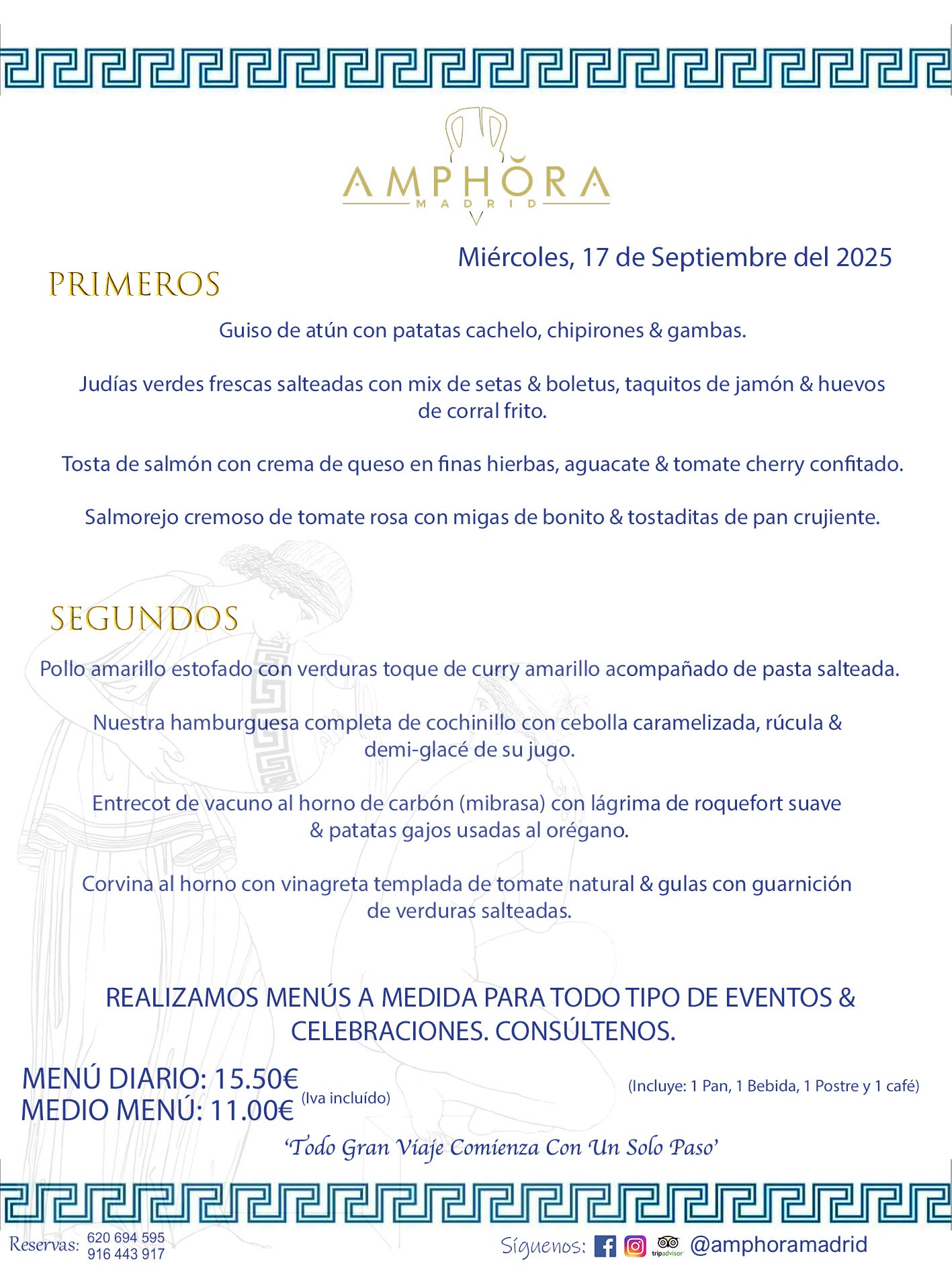 MENÚS DEL DÍA ALCORCÓN MENÚ DEL MIÉRCOLES 17 DE SEPTIEMBRE DE DE 2025 MENÚS DIARIOS MEJORES MENÚS RESTAURANTES ALCORCÓN RESTAURANTE AMPHORA TERRAZA EN ALCORCÓN (DISPONEMOS DE UNA GRAN TERRAZA) Av. Leganés, 54 28923 · Alcorcón · Madrid · España. 91 644 39 17 620 694 595 También realizamos menús especiales a medida personalizados a grupos para todo tipo de eventos, como celebraciones, comidas o cenas de empresas, bautizos, bodas, cumpleaños, cenas o comidas de navidad 2023 2024, etc. Consúltenos o visite nuestras excelentes y amplias instalaciones y les prepararemos el menú más ajustado a sus necesidades y presupuesto. #RestaurantesEventos #RestaurantesMenúsCelebraciones #RestaurantesSalonesBodasBautizosComuniones #MenúsEspecialesparaEventosAlcorcón #MenúsCelebracionesAlcorcón #RestaurantesSalonesMenúsEspecialesGrupos #RestaurantesMenúsCumpleaños #ComidasCenasEmpresasAlcorcón #MenúsparaCenasComidasEventosEmpresasMadrid #MejoresTerrazasMadrid #MejorTerrazaAlcorcónMadrid #PresupuestosMenúsBodasComunionesBautizosAlcorcón #RestaurantesSecretosconEncantoMadrid #RestaurantesMenúsCenasComidasGruposEmpresasNavidadesAlcorcon #SalonesComidasCenasEmpresasAlcorcón #MenúsEventos #MenúsBodas #MenúsComuniones #MenúsCumpleaños #MenúsBautizos #MenúsEventosAlcorcón #MenúsBodasAlcorcón #MenúsComunionesAlcorcón #MenúsCumpleañosAlcorcón #MenúsBautizosAlcorcón #MenúsNavidadAlcorcón #MenúsComidasNavidad #MenúsCenasNavidad #SalonesEventosAlcorcón RESTAURANTES ALCORCÓN CELEBRACIONES EVENTOS CUMPLEAÑOS BODAS COMUNIONES BAUTIZOS, MENÚS ESPECIALES A MEDIDA PARA REUNIONES FAMILIARES EVENTOS CELEBRACIONES BODAS COMUNIONES BAUTIZOS EN ALCORCÓN, RESTAURANTES SALONES GRUPOS COMIDAS CENAS EN ALCORCÓN, RESTAURANTES COMIDAS CENAS EMPRESA ALCORCÓN MADRID, MEJORES TERRAZAS ALCORCÓN, MEJOR TERRAZA ALCORCÓN, RESTAURANTES SECRETOS CON ENCANTO EN MADRID, RESTAURANTES MENUS GRUPOS ESPECIALES COMIDAS CENAS EMPRESAS NAVIDADES ALCORCÓN, CONSÚLTE NUESTROS MENÚS A MEDIDA PARA EVENTOS - REALIZAMOS MENÚS A MEDIDA PARA BODAS, COMUNIONES, BAUTIZOS, CUMPLEAÑOS, CENAS COMIDAS DE EMPRESAS, ETC - NUESTRO RESTAURANTE DIPONE DE UNA EXTRAORDINARIA TERRAZA PARA TODO TIPO DE EVENTOS - NUESTROS SALONES INTERIORES SE ADAPTAN A TODO DE EVENTOS, YA SEAN PARTICULARES COMO DE EMPRESAS - RESTAURANTE PREPARADO PARA TODO TIPO DE EVENTOS DE CLIENTES DE LA ZONA SUR SUROESTE DE MADRID COMO ALCORCÓN MÓSTOLES FUENLABRADA VILLAVICIOSA DE ODÓN POZUELO DE ALARCÓN GETAFE LAS ROZAS MAJADAHONDA - UNO DE LOS MEJORES RESTAURANTES DE MADRID PARA COMER O CENAR A LA CARTA O CON NUESTROS MENÚS - CELEBRE CON NOSOTROS SUS REUNIONES FAMILIARES CUMPLEAÑOS BAUTIZOS COMUNIONES BODAS PRESENTACIONES ETC. PUES SERÁN UN ÉXITO - MEJORES RESTAURANTES SALONES CELEBRACIONES EN ALCORCÓN -RESTAURANTES MENUS GRUPOS COMIDAS CENAS REUNIONES EMPRESAS NAVIDADES 2024 ALCORCÓN ZONA SUR MADRID.MENÚS DEL DÍA ALCORCÓN DIARIOS MEJORES MENÚS RESTAURANTES ALCORCÓN RESTAURANTE AMPHORA TERRAZA EN ALCORCÓN (DISPONEMOS DE UNA GRAN TERRAZA)
